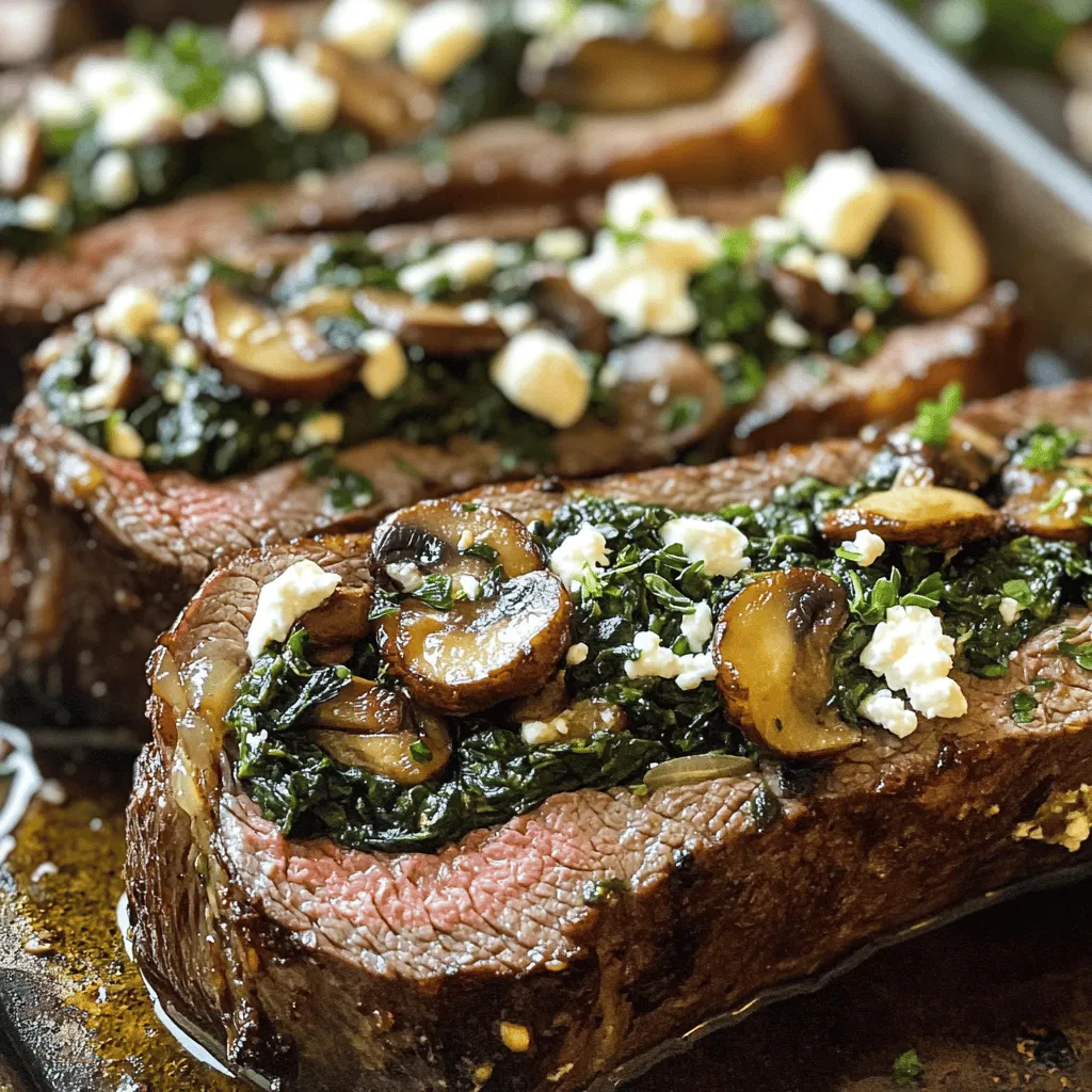 Gefülltes Flankensteak ist ein zartes Stück Rindfleisch, gefüllt mit leckeren Zutaten. Es wird oft für besondere Anlässe zubereitet, da es sowohl köstlich als auch beeindruckend aussieht. Die Füllung kann aus Gemüse, Käse oder Kräutern bestehen. So entsteht ein harmonisches Geschmackserlebnis.
