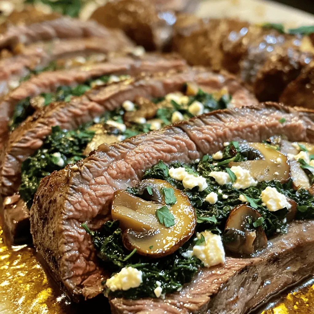 Gefülltes Flankensteak ist ein zartes Stück Rindfleisch, gefüllt mit leckeren Zutaten. Es wird oft für besondere Anlässe zubereitet, da es sowohl köstlich als auch beeindruckend aussieht. Die Füllung kann aus Gemüse, Käse oder Kräutern bestehen. So entsteht ein harmonisches Geschmackserlebnis.