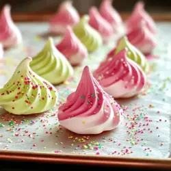Die Zubereitung von Jello Meringue Cookies ist einfach und macht Spaß. Du kannst mit verschiedenen Farben und Geschmäckern experimentieren. Lass uns die Schritte zusammen durchgehen.
