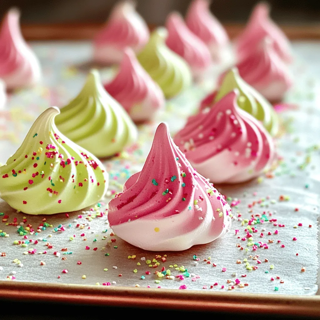 Die Zubereitung von Jello Meringue Cookies ist einfach und macht Spaß. Du kannst mit verschiedenen Farben und Geschmäckern experimentieren. Lass uns die Schritte zusammen durchgehen.