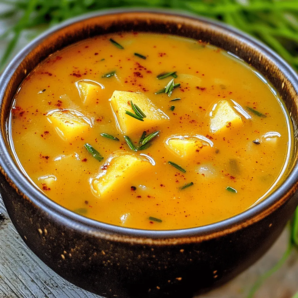 Cajun Kartoffelsuppe ist einfach und lecker. Die Hauptzutaten sind leicht zu finden. Du brauchst sechs große Kartoffeln, eine Zwiebel, zwei Stangen Sellerie und eine rote Paprika. Vergiss den Knoblauch nicht, der macht die Suppe aromatisch.
