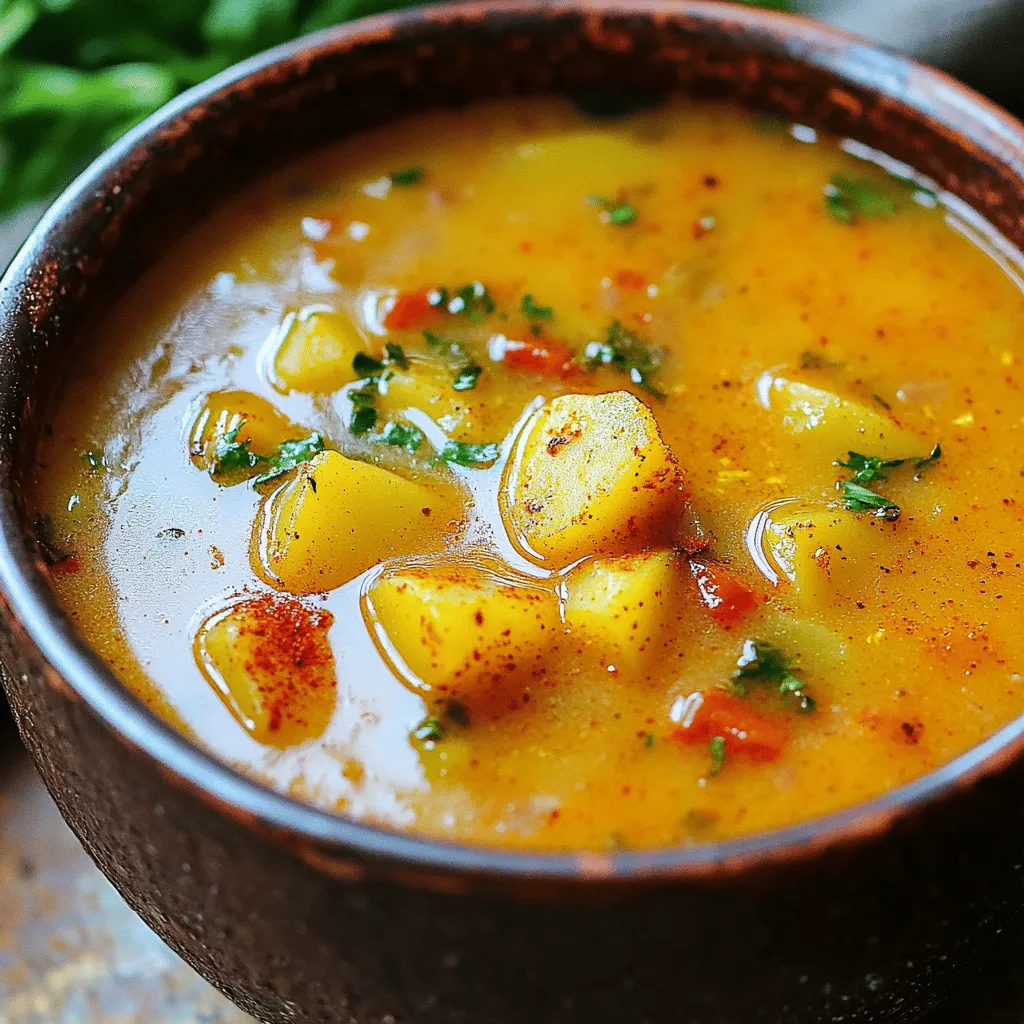Cajun Kartoffelsuppe ist einfach und lecker. Die Hauptzutaten sind leicht zu finden. Du brauchst sechs große Kartoffeln, eine Zwiebel, zwei Stangen Sellerie und eine rote Paprika. Vergiss den Knoblauch nicht, der macht die Suppe aromatisch.