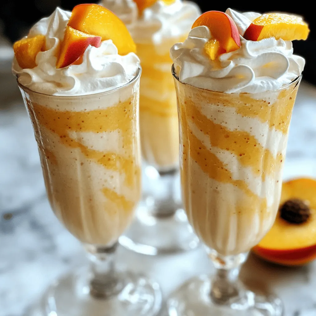 Um einen Copycat Chick-Fil-A Peach Milkshake zu machen, brauchst du einige einfache Zutaten.