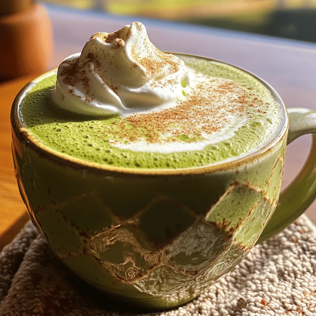 Um einen köstlichen Matcha Cappuccino zu machen, brauchst du einige einfache Zutaten. Du benötigst 2 Teelöffel Matcha-Pulver, 1 Tasse heißes Wasser, 1 Tasse Milch oder eine Milchalternative und 1 Esslöffel Honig oder Ahornsirup, wenn du es süß magst. Eine Prise Zimt ist optional, und du kannst auch Schlagsahne für das Topping verwenden.