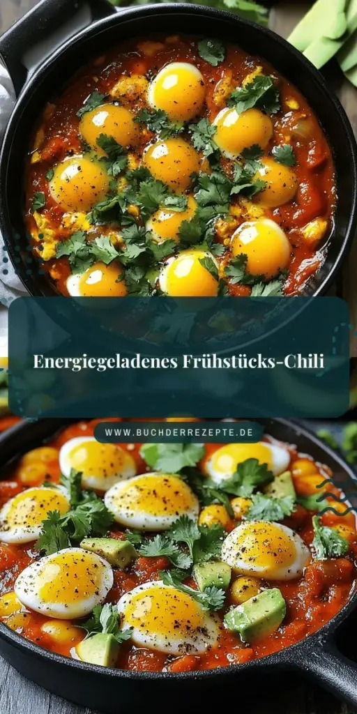 Entdecke das köstliche Rezept für Frühstücks-Chili und Eier, das nicht nur sättigend, sondern auch voller Nährstoffe ist! Mit cremigen schwarzen Bohnen, frischen Paprika und perfekten Gewürzen startest du energisch in den Tag. Dieses Gericht ist leicht zuzubereiten und lässt sich wunderbar variieren. Lass deine Küche erstrahlen und klicke jetzt für das vollständige Rezept, um dein neues Lieblingsfrühstück zu kreieren!