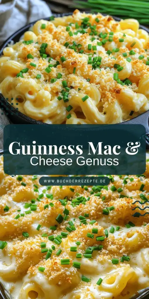 Entdecke das köstliche Guinness und Irish Cheddar Mac & Cheese Rezept, das cremigen Genuss mit irischem Flair vereint! Dieses herzhafte Gericht ist perfekt für jede Gelegenheit, ob als schnelles Abendessen oder für besondere Anlässe. Lerne, wie du die perfekte Käsesauce zubereitest und dein Gericht mit knusprigen Panko-Bröseln krönst. Klicke hier, um die vollständige Anleitung und weitere Variationen zu entdecken und deinen Freunden eine kulinarische Freude zu bereiten!