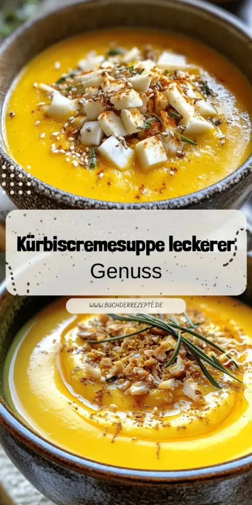 Entdecke das perfekte Rezept für eine cremige Kürbiscremesuppe mit gerösteten Kürbiskernen! Diese köstliche Suppe ist einfach zuzubereiten und ideal für jede Jahreszeit. Lerne, wie du die besten Zutaten auswählst und die perfekte Konsistenz erreichst. Röstete Kürbiskerne bringen einen knusprigen Crunch dazu. Klicke jetzt, um alle Schritte und Variationen zu entdecken und deine eigene leckere Kürbiscremesuppe zu zaubern!
