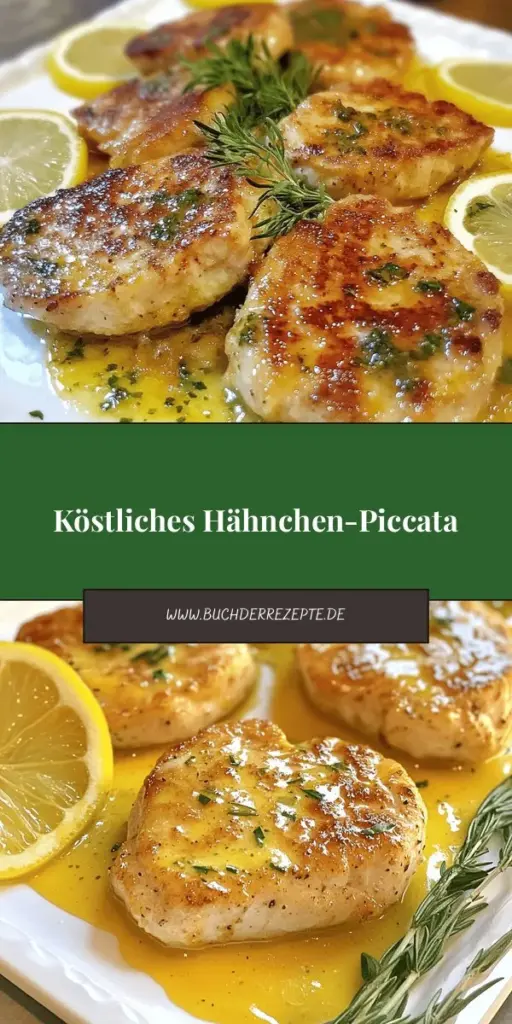 Erleben Sie die köstliche Zubereitung von Hähnchen-Piccata mit einer erfrischenden Zitronen-Kapern-Sauce! Dieses einfach nachzukochen Rezept bringt italienische Aromen direkt auf Ihren Tisch und ist perfekt für jeden Anlass. Entdecken Sie die Hauptzutaten, kreative Variationen und hilfreiche Tipps für saftiges Hähnchen und eine geschmackvolle Sauce. Klicken Sie weiter und lassen Sie sich inspirieren, Hähnchen-Piccata selbst zuzubereiten!