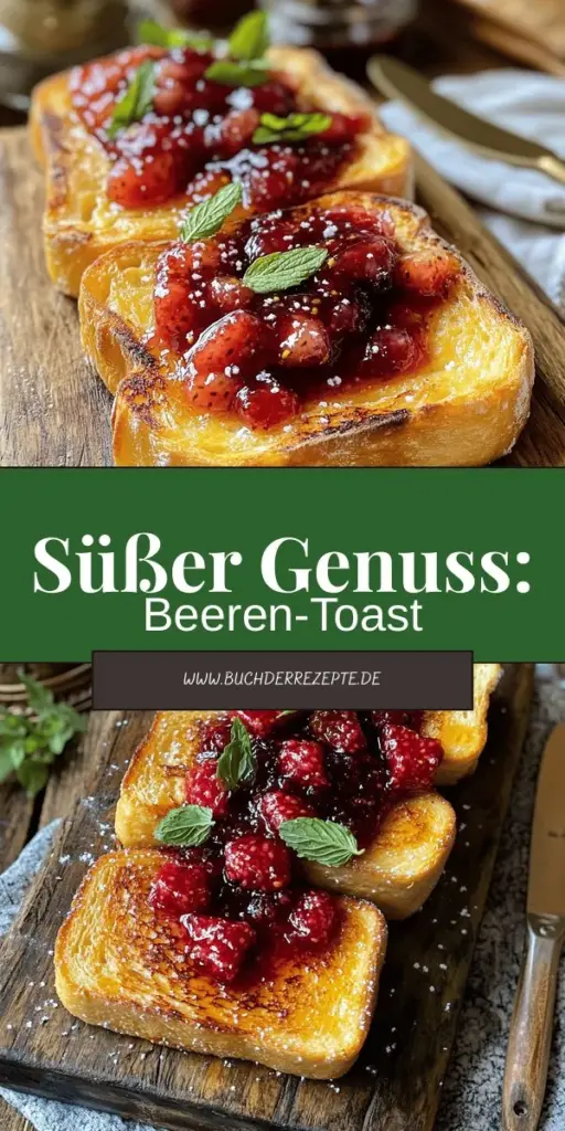 Erlebe ein aufregendes Frühstück mit Französischem Toast mit Beerenkompott! Dieses köstliche Rezept begeistert die ganze Familie und lässt sich ganz einfach zubereiten. Entdecke die besten Zutaten, Variationen und Tipps für den perfekten Toast, der goldbraun und lecker ist. Lass dich inspirieren und zaubere ein einzigartiges Frühstück, das jedem schmeckt! Klicke jetzt und entdecke die leckeren Rezepte, die du lieben wirst!