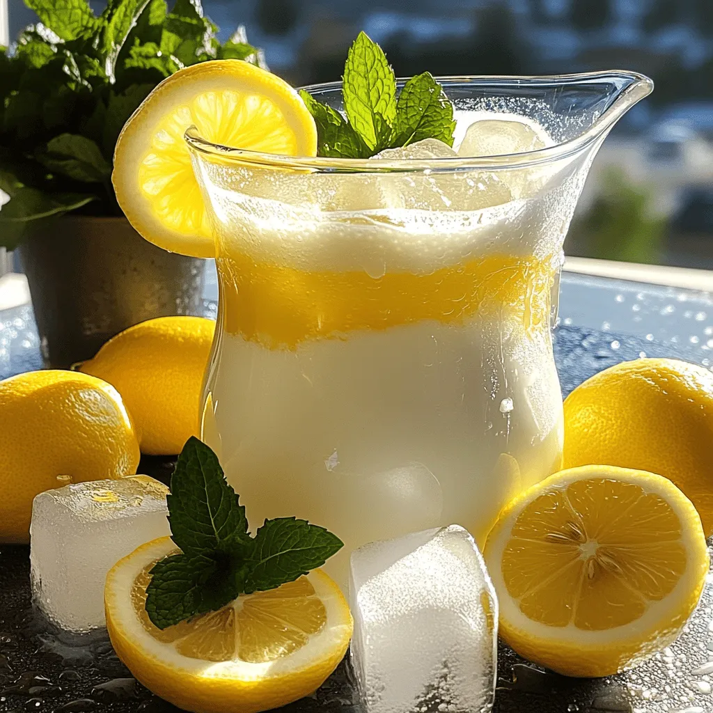 Kondensmilch-Limonade ist ein köstliches, erfrischendes Getränk. Es kombiniert den süßen Geschmack von Kondensmilch mit der spritzigen Frische von Zitrone. Diese Limonade ist einfach und schnell zuzubereiten. Sie eignet sich perfekt für heiße Sommertage.