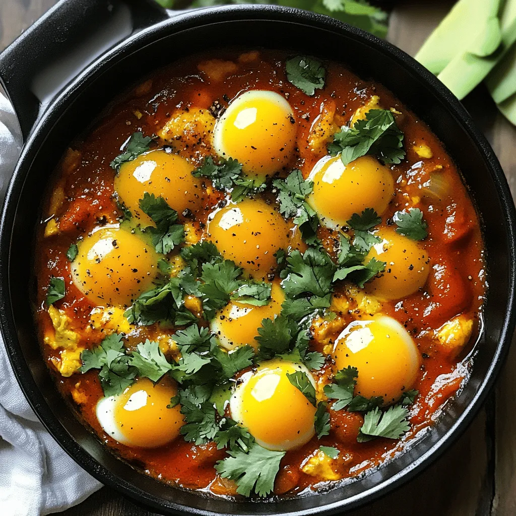 Frühstücks-Chili und Eier ist ein einfaches und nahrhaftes Gericht. Es braucht wenige, aber wichtige Zutaten.