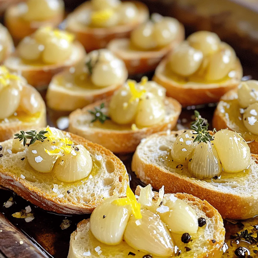 Garlic confit ist eine einfache, aber schmackhafte Vorspeise. Es ist ein Gericht, das viel Geschmack bringt. Hier sind die Schritte zur Zubereitung.