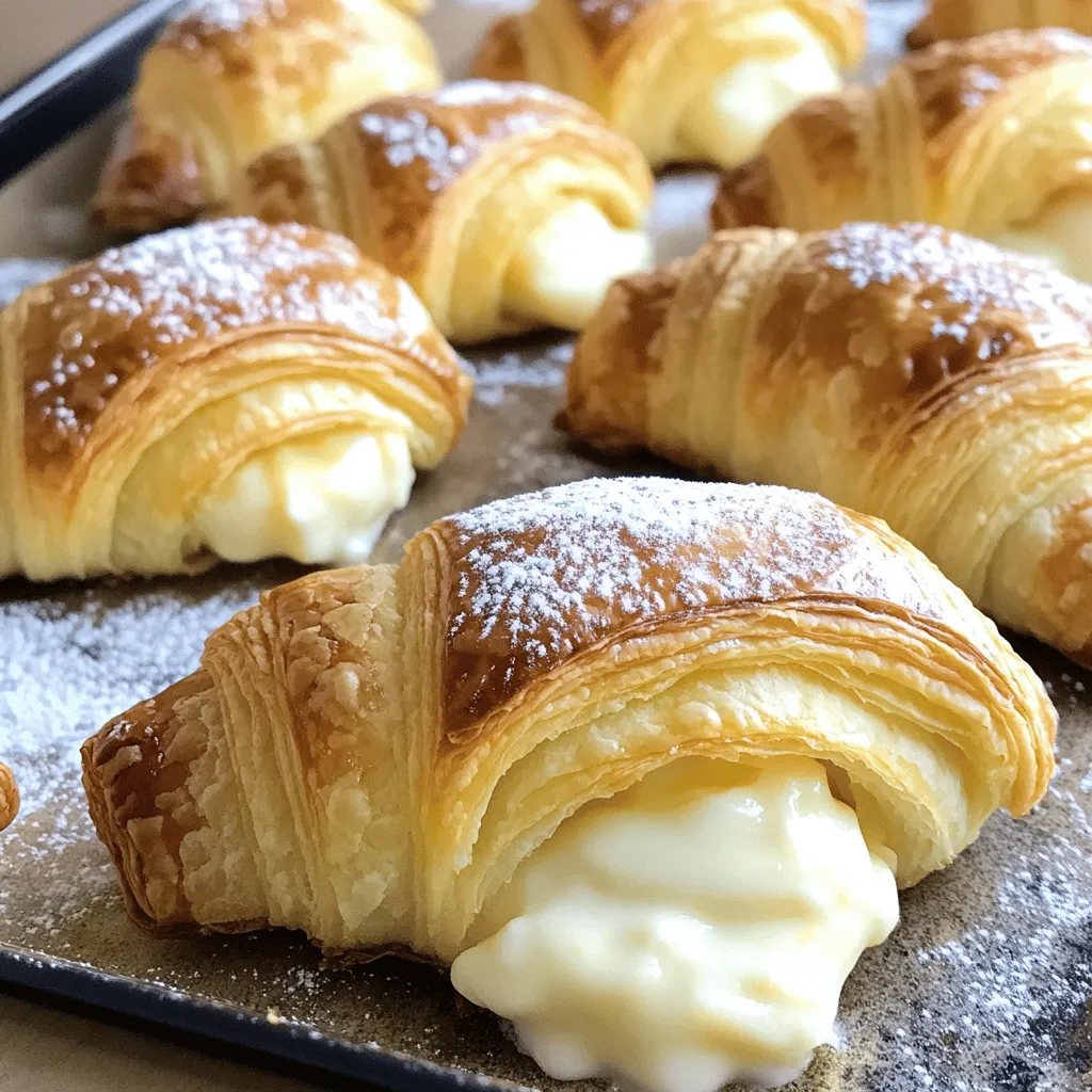 Für die perfekten Käsekuchen-Croissants brauchst du einige einfache Zutaten. Hier ist, was du benötigst: