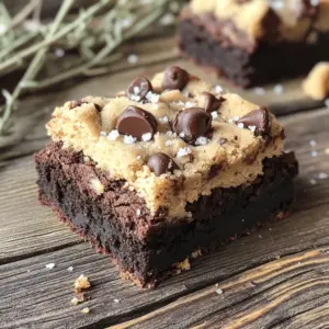 - 1 Tasse Allzweckmehl - 1/2 Tasse ungesüßtes Kakaopulver - 1/2 Teelöffel Backpulver - 1/4 Teelöffel Salz - 1/3 Tasse ungesalzene Butter, geschmolzen - 1 Tasse brauner Zucker, fest verpackt - 1 große Eier - 1 Teelöffel Vanilleextrakt - 1/2 Tasse Schokoladenstückchen (halb-süß oder dunkel) - 1 Tasse Keksteig (gekauft oder hausgemacht) - Meersalzflocken zum Bestreuen (optional) Nehmen Sie die Zutaten rechtzeitig aus dem Kühlschrank. Das hilft, die Butter besser zu schmelzen. Schmelzen Sie die Butter sicher in einem kleinen Topf. Achten Sie darauf, dass sie nicht anbrennt. Lassen Sie die Butter kurz abkühlen, bevor Sie sie mit den anderen Zutaten vermischen. Dieser Schritt ist wichtig, um eine glatte Textur zu erreichen. Wenn Sie die Butter zu heiß verwenden, kann der Teig klumpig werden. Der richtige Mix der Zutaten sorgt für das perfekte Zusammenspiel von Texturen und Aromen in Ihren Brookies. Sie finden alle Schritte und Details im vollständigen Rezept. Beginne damit, den Ofen auf 175°C vorzuheizen. Lege eine Backform mit Backpapier aus. Lass genug Papier überstehen, um die Brookies später einfach herauszunehmen. In einer mittelgroßen Schüssel vermengst du Mehl, Kakaopulver, Backpulver und Salz gut. Das ist die trockene Mischung, die du jetzt beiseite stellst. In einer großen Schüssel rührst du die geschmolzene Butter mit braunem Zucker glatt. Das Ei und den Vanilleextrakt kommen jetzt dazu. Rühre alles gut, bis die Mischung schön cremig ist. Füge die trockenen Zutaten langsam zu den feuchten hinzu. Mische vorsichtig, bis ein einheitlicher Teig entsteht. Zum Schluss hebst du die Schokoladenstückchen unter. Diese sorgen für den leckeren Schokoladengeschmack. Gib den Brownieteig gleichmäßig in die vorbereitete Backform. Verwende einen Spatel, um die Oberfläche glatt zu streichen. Zerbrich den Keksteig in kleinen Stücken und verteile ihn gleichmäßig über den Brownieteig. Drücke die Stücke leicht flach, um eine gleichmäßige Schicht zu schaffen. Optional kannst du jetzt die Meersalzflocken darüber streuen. Das gibt eine tolle süß-salzige Note. Backe die Brookies 25 bis 30 Minuten. Die Ränder sollten fest aussehen. Ein Zahnstocher, der in die Mitte gesteckt wird, sollte mit feuchten Krümeln herauskommen. Lass die Brookies 10-15 Minuten in der Form abkühlen. Hebe sie dann mit dem Backpapier heraus und lege sie auf ein Gitterrost. Lass sie vollständig abkühlen, bevor du sie in Stücke schneidest. Die Backzeit ist wichtig. Backen Sie die Brookies 25 bis 30 Minuten. Die Ränder sollten fest sein. Ein Zahnstocher zeigt, ob sie fertig sind. Stecken Sie ihn in die Mitte. Er sollte mit ein paar feuchten Krümeln herauskommen. Überprüfen Sie die Backreife regelmäßig nach 20 Minuten. So vermeiden Sie, dass sie zu trocken werden. Möchten Sie den Geschmack verändern? Probieren Sie verschiedene Schokoladensorten aus! Halb-süße oder dunkle Schokolade gibt einen tollen Geschmack. Sie können auch Nüsse oder getrocknete Früchte hinzufügen. Mandeln, Walnüsse oder Cranberries passen gut. Diese Zutaten machen die Brookies noch interessanter. Das Aussehen zählt! Servieren Sie die Brookies auf einem schönen Teller. Eine Prise Meersalz oben macht sie besonders. Für eine besondere Note können Sie Vanilleeis dazugeben. Das sorgt für einen tollen Kontrast. Die Kombination aus warmen Brookies und kaltem Eis ist einfach unwiderstehlich! {{image_4}} Für eine glutenfreie Variante der Brookies können Sie glutenfreies Mehl verwenden. Hier sind einige gute Alternativen: - Reismehl - Mandelmehl - Kokosmehl Jede dieser Mehlarten hat ihre eigenen Eigenschaften. Reismehl macht die Brookies leicht und zart. Mandelmehl gibt einen nussigen Geschmack. Kokosmehl absorbiert viel Feuchtigkeit, also verwenden Sie weniger davon. Mischen Sie die glutenfreien Mehle mit etwas Xanthan, um die Textur zu verbessern. Wenn Sie eine vegane Version möchten, können Sie Eier und Butter ersetzen. Hier sind einige tolle Optionen: - 1/4 Tasse Apfelmus statt 1 Ei - 1/4 Tasse Pflanzenöl statt Butter Apfelmus bringt Feuchtigkeit und Süße. Pflanzenöl sorgt für die nötige Fettigkeit. Sie können auch vegane Schokoladenstückchen wählen, um das Rezept komplett vegan zu machen. Sind Sie ein Schokoladenliebhaber? Erhöhen Sie den Schokoladenanteil! Hier sind einige Ideen: - Fügen Sie mehr Schokoladenstückchen hinzu - Verwenden Sie Kakaonibs für extra Crunch Sie können auch verschiedene Schokoladensorten mischen, um neue Geschmäcker zu entdecken. Dunkle Schokolade gibt einen intensiveren Geschmack, während Milchschokolade süßer ist. Experimentieren Sie und finden Sie Ihre perfekte Mischung! - Bewahre die Brookies in einem luftdichten Behälter auf. - Lege sie in den Kühlschrank, um die Frische zu bewahren. - Die Brookies bleiben bis zu einer Woche frisch. - Um die Brookies aufzuwärmen, lege sie in die Mikrowelle. - Erwärme sie für 10-15 Sekunden für eine gooey Textur. - Zum Servieren lege die Brookies auf einen schönen Teller. - Streue etwas Meersalz darauf und füge eine Portion Vanilleeis hinzu. - So wirken sie besonders ansprechend und lecker. Brookies sind frisch am besten. Sie halten sich in einem luftdichten Behälter etwa 4 bis 5 Tage. Nach dieser Zeit können sie trockener werden, aber sie bleiben sicher essbar. Lagern Sie sie kühl und dunkel, um die Frische zu erhalten. Ja, du kannst Brookies einfrieren! Wickel sie fest in Frischhaltefolie und lege sie in einen Gefrierbeutel. So bleiben sie bis zu drei Monate frisch. Zum Auftauen, lass sie einfach bei Raumtemperatur stehen oder erwärme sie kurz in der Mikrowelle. Brookies schmecken toll mit einer Tasse Milch oder heißer Schokolade. Du kannst sie auch mit einer Kugel Vanilleeis servieren. Für einen besonderen Kick, probiere sie mit einer Tasse Kaffee oder einem milden Tee. Um die perfekte fudgy Textur zu erreichen, achte auf die Backzeit. Backe die Brookies nicht zu lange; sie sollten in der Mitte leicht feucht sein. Lass sie nach dem Backen etwas abkühlen, bevor du sie anschneidest. Das hilft, die weiche Konsistenz zu bewahren. Ja, du kannst Brookies glutenfrei machen! Verwende glutenfreies Mehl anstelle von Allzweckmehl. Achte darauf, dass auch die anderen Zutaten glutenfrei sind. So genießt du leckere Brookies ohne Gluten. Das vollständige Rezept findest du im Abschnitt mit dem vollständigen Rezept. Dort siehst du alle Schritte und Zutaten, um diese köstlichen Brookies zu backen. In diesem Artikel haben wir die besten Zutaten und Schritte für köstliche Brookies besprochen. Du hast gelernt, wie man den Teig richtig zubereitet und backt. Außerdem habe ich nützliche Tipps für die perfekte Konsistenz und Variationen gegeben. Denk daran, die Brookies gut zu lagern und sie richtig zu servieren. Leckereien wie Brookies bringen Freude und sind einfach zuzubereiten. Probiere die Variationen aus und finde deine Lieblingsversion!