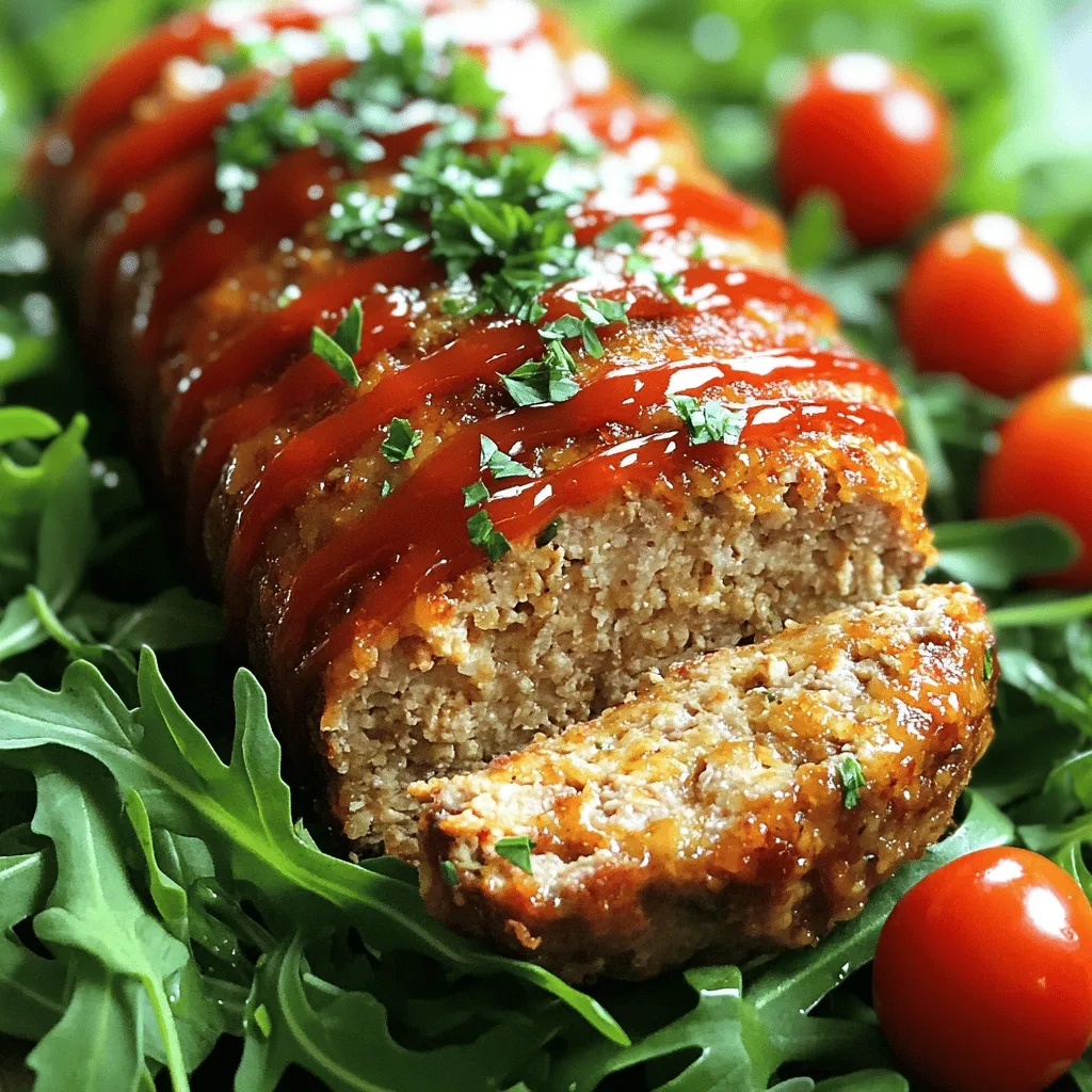 Die Hauptzutaten für das Melt-in-Your-Mouth Garlic Parmesan Chicken Meatloaf sind einfach und frisch. Du benötigst 500 g gemahlenes Hähnchenfleisch. Dieses Fleisch gibt dem Laib seine zarte Struktur.