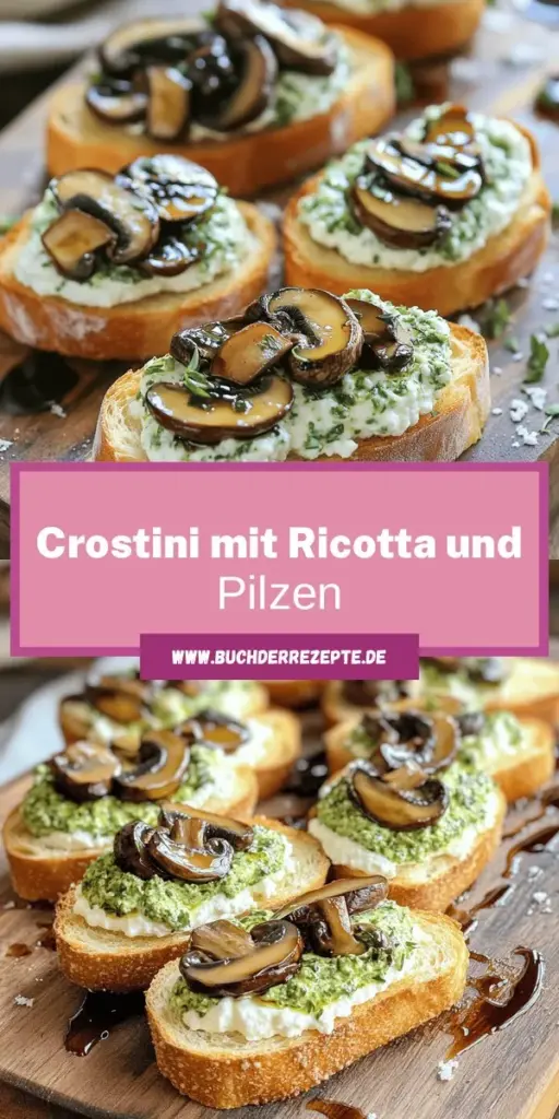 Entdecke die unwiderstehlichen Crostini mit Herb Ricotta und Champignons! In diesem einfachen Rezept zeige ich dir, wie du aus frischem Baguette, cremigem Ricotta und aromatischen Kräutern einen köstlichen Snack zauberst. Egal, ob für ein Partybuffet oder einen gemütlichen Abend, diese Crostini beeindrucken garantiert. Klicke hier und erfahre, wie du diesen leckeren Genuss selbst zubereiten kannst!