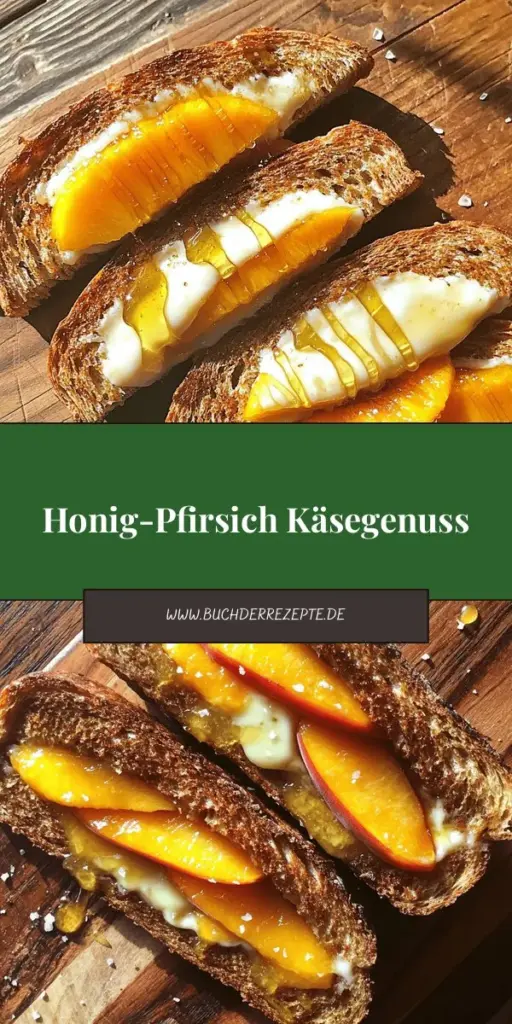 Erlebe die perfekte Geschmackskombination mit meinem Honig-Pfirsich-Weiß-Cheddar-Grilled-Cheese-Sandwich! Genieße die süße des Honigs, die Frische der Pfirsiche und den herzhaften Weiß-Cheddar in einem knusprigen Sandwich. In diesem Artikel teile ich die besten Zutaten, Grilltechniken und kreative Variationen, um dein Snackspiel aufzupeppen. Klicke jetzt, um das Rezept zu entdecken und dir ein unwiderstehliches Sandwich zu zaubern!