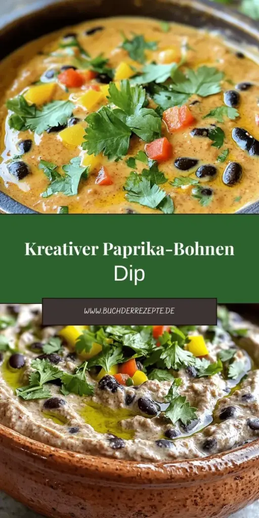 Entdecke, wie einfach es ist, einen köstlichen Paprika-Bohnen Dip zuzubereiten! Dieses Rezept kombiniert gesunde Zutaten wie schwarze Bohnen und Paprika für einen vielseitigen Snack, der perfekt für Partys oder zum gesunden Naschen ist. Lass deinen Dip mit frischen Kräutern und Gewürzen zum Star jeder Feier werden. Klicke jetzt, um das vollständige Rezept und kreative Variationen zu erkunden und überrasche deine Gäste mit einem ganz besonderen Geschmack!