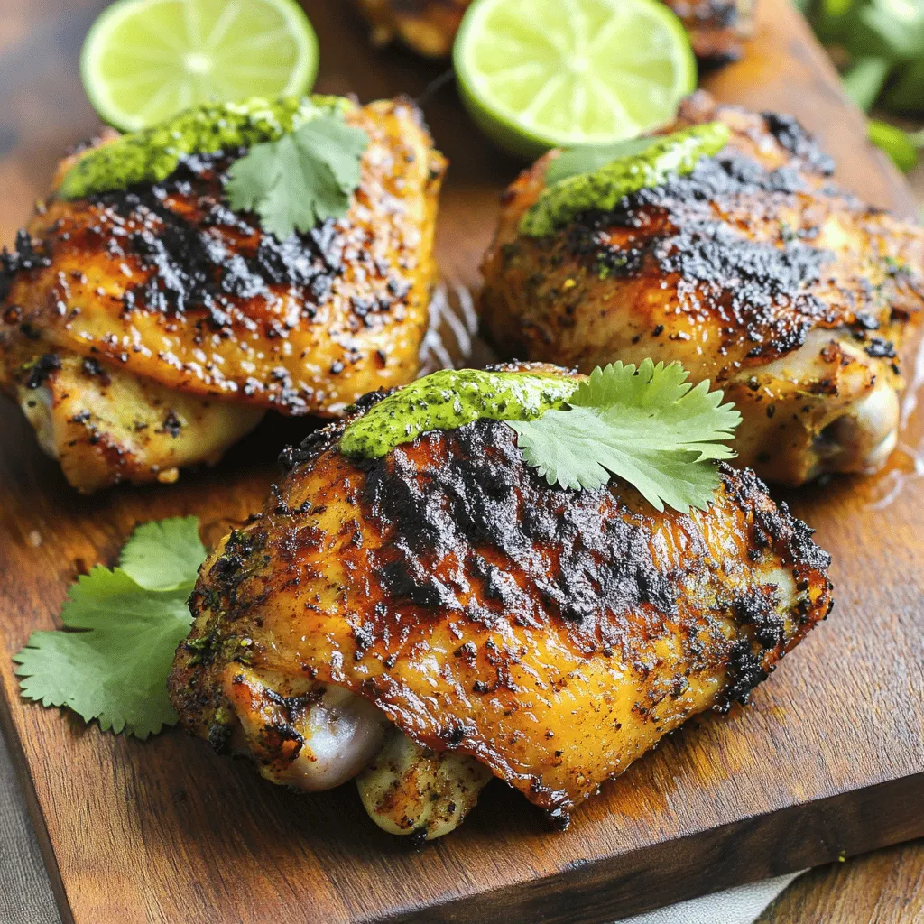 Für dieses köstliche Gericht benötigst du frische und einfache Zutaten. Hier sind die Hauptzutaten: - 4 Hähnchenschenkel mit Knochen und Haut - 4 Knoblauchzehen, fein gehackt - 2 Teelöffel Paprika - 1 Teelöffel Kreuzkümmel - 1 Teelöffel getrockneter Oregano - Saft von 2 Limetten - 2 Esslöffel Olivenöl - Salz und Pfeffer nach Geschmack Diese Zutaten geben deinem Hähnchen den typischen, würzigen Geschmack, den du lieben wirst. Die grüne Sauce ist ein wichtiger Teil dieses Gerichts. Sie ist frisch und scharf. Hier sind die Zutaten für die Aji Verde Sauce: - 1 Tasse frische Korianderblätter - 1 Jalapeño, entkernt - 1/2 Tasse Mayonnaise - 1/4 Tasse Sauerrahm - 1 Esslöffel Limettensaft - 1 Esslöffel Essig - 1/2 Teelöffel Salz Diese Zutaten sorgen für eine cremige und würzige Sauce, die perfekt zum Hähnchen passt. Die Marinade ist der Schlüssel zu saftigem Hähnchen. Sie macht das Fleisch zart und voll von Geschmack. Hier sind die Gewürze, die du verwenden solltest: - 4 Knoblauchzehen, fein gehackt - 2 Teelöffel Paprika - 1 Teelöffel Kreuzkümmel - 1 Teelöffel getrockneter Oregano - Saft von 2 Limetten - 2 Esslöffel Olivenöl - Salz und Pfeffer nach Geschmack Mische diese Zutaten gut. Lasse das Hähnchen mindestens eine Stunde marinieren. So wird es geschmackvoll und saftig. Für das vollständige Rezept, schau dir [Full Recipe] an. Für das marinierte Hähnchen mische ich zuerst die Gewürze. In einer großen Schüssel kombiniere ich den gehackten Knoblauch, Paprika, Kreuzkümmel, Oregano, Limettensaft, Olivenöl, Salz und Pfeffer. Diese Mischung macht das Hähnchen sehr aromatisch. Ich lege die Hähnchenschenkel in die Schüssel und sorge dafür, dass sie gut bedeckt sind. Dann decke ich die Schüssel ab und stelle sie in den Kühlschrank, mindestens für eine Stunde. Noch besser ist es, wenn ich über Nacht marinieren lasse. Ich heize meinen Grill oder Ofen vor, bevor ich das Hähnchen zubereite. Für den Grill stelle ich die Hitze auf mittelhoch. Wenn ich den Ofen nutze, stelle ich ihn auf 220°C (425°F). So wird das Hähnchen gleichmäßig gar und schön knusprig. Die Aji Verde Sauce macht das Gericht besonders. Ich gebe frische Korianderblätter, Jalapeño, Mayonnaise, Sauerrahm, Limettensaft, Essig und Salz in einen Mixer. Dann mixe ich alles, bis die Sauce glatt und cremig ist. Ich probiere sie und füge gegebenenfalls noch etwas Salz hinzu. Diese Sauce ist frisch und würzig und passt perfekt zum Hähnchen. Jetzt kommt der beste Teil: das Hähnchen wird gegrillt oder im Ofen geröstet. Ich lege die marinierten Hähnchenschenkel mit der Hautseite nach unten auf den Grill. Dort lasse ich sie etwa 15 bis 20 Minuten garen. Wenn ich den Ofen nutze, lege ich die Hähnchen auf ein Backblech. Dort röste ich sie für etwa 35 bis 40 Minuten. Das Hähnchen ist fertig, wenn die Innentemperatur 75°C (165°F) erreicht. Nachdem das Hähnchen fertig ist, lasse ich es für 5 Minuten ruhen. Das hilft, die Säfte im Fleisch zu halten und den Geschmack zu intensivieren. So bleibt das Hähnchen saftig und lecker. Ich serviere das Hähnchen heiß und beträufle es mit der Aji Verde Sauce. Alternativ kann ich die Sauce auch in einer separaten Schüssel anbieten. Als Beilagen empfehle ich gekochte Kartoffeln oder einen frischen Salat. Diese Kombination macht das Essen noch köstlicher. Für das vollständige Rezept, siehe [Full Recipe]. Die Marinierzeit ist der Schlüssel für guten Geschmack. Ich empfehle, das Hähnchen mindestens eine Stunde zu marinieren. Besser ist es, die Marinade über Nacht einziehen zu lassen. So dringen die Aromen tief ins Fleisch ein. Verwenden Sie frische Zutaten für die beste Wirkung. Grillen kann einfach sein, wenn Sie einige Tipps befolgen. Heizen Sie den Grill gut vor, damit das Hähnchen richtig bräunt. Legen Sie die Hähnchenschenkel mit der Hautseite nach unten auf den Grill. So bleibt das Fleisch saftig. Wenden Sie das Hähnchen nur einmal. Verwenden Sie ein Grillthermometer, um die Temperatur zu prüfen. Das Hähnchen sollte 75°C erreichen. Die Aji Verde Sauce ist sehr anpassbar. Sie können die Schärfe variieren, indem Sie mehr oder weniger Jalapeño verwenden. Wenn Sie es milder mögen, entfernen Sie die Kerne. Auch die Kräuter können Sie nach Ihrem Geschmack anpassen. Fügen Sie Petersilie oder Minze hinzu, um neue Aromen zu entdecken. Wenn Sie eine cremigere Sauce wollen, erhöhen Sie die Mayonnaise. Für detaillierte Anweisungen, schauen Sie sich das [Full Recipe] an. {{image_4}} Wenn Sie kein Hähnchen mögen, probieren Sie andere Fleischstücke. Sie können Hähnchenbrust oder sogar Pute verwenden. Diese Stücke sind magerer und kochen schneller. Für mehr Geschmack wählen Sie dunkleres Fleisch wie Hähnchenkeulen. Kochen Sie die Stücke nach den gleichen Marinade- und Grillmethoden wie im Rezept. Für eine vegetarische Version können Sie Tofu oder Tempeh verwenden. Marinieren Sie die Sojaprodukte wie im Rezept. Grillen Sie sie, bis sie goldbraun sind. Diese Optionen bieten einen tollen Geschmack und eine fleischlose Mahlzeit. Ein weiterer Vorschlag ist, Gemüse wie Paprika, Zucchini oder Auberginen zu grillen. Diese geben dem Gericht eine frische Note. Servieren Sie Peruanisches Hähnchen mit gekochten Kartoffeln oder einer frischen Salatbeilage. Reis passt auch gut. Für mehr Textur fügen Sie geröstete Bohnen hinzu. Andere Beilagen sind Maiskolben oder Quinoa. Sie können das Hähnchen auch in Wraps mit frischem Gemüse genießen. So haben Sie eine kreative und schmackhafte Mahlzeit. Wenn Sie Hähnchen übrig haben, lagern Sie es richtig. Lassen Sie das Hähnchen zuerst abkühlen. Dann packen Sie es in einen luftdichten Behälter. So bleibt es frisch. Lagern Sie es im Kühlschrank. Dort hält es sich bis zu drei Tage. Vor dem Essen erwärmen Sie das Hähnchen gut. Achten Sie darauf, dass es durchgehend heiß ist. Die Aji Verde Sauce ist lecker und vielseitig. Bewahren Sie die Sauce in einem sauberen Glasbehälter auf. Schließen Sie den Deckel fest. Im Kühlschrank bleibt die Sauce bis zu einer Woche frisch. Wenn Sie die Sauce länger aufbewahren möchten, verwenden Sie das Einfrieren. Das Einfrieren ist eine gute Option. Wickeln Sie das Hähnchen in Folie und legen Sie es in einen Gefrierbeutel. So bleibt das Hähnchen bis zu drei Monate haltbar. Für die Aji Verde Sauce füllen Sie sie in einen gefrierfesten Behälter. Lassen Sie etwas Platz für das Ausdehnen. So können Sie die Sauce später einfach auftauen. Nutzen Sie diese Tipps, um das Beste aus Ihrem Essen herauszuholen. Außerdem bleibt der Geschmack erhalten. Für das vollständige Rezept schauen Sie sich die Full Recipe an. Das Hähnchen muss mindestens eine Stunde marinieren. Ideal ist es, wenn du es über Nacht im Kühlschrank lässt. So zieht der Geschmack tiefer ins Fleisch ein. Dieser Schritt macht dein Hähnchen saftiger und aromatischer. Ja, du kannst die Aji Verde Sauce nach deinem Geschmack anpassen. Wenn du es schärfer magst, füge mehr Jalapeño hinzu. Für eine cremigere Textur kannst du mehr Mayonnaise verwenden. Experimentiere mit den Zutaten, um deinen perfekten Geschmack zu finden. Gute Beilagen sind: - Gekochte Kartoffeln - Frischer Salat - Reis mit Gemüse - Gegrilltes Gemüse Diese Beilagen ergänzen das Hähnchen wunderbar und sorgen für ein ausgewogenes Essen. Das Rezept für Peruanisches Pollo à la Brasa stammt aus Peru. Es ist ein beliebtes Gericht, das oft auf Grillfesten serviert wird. Die Kombination aus Gewürzen und Marinade macht es besonders lecker. Die Aji Verde Sauce ist besonders wegen ihrer frischen Zutaten. Frischer Koriander und Limettensaft geben der Sauce einen tollen Geschmack. Die Kombination aus Schärfe und Cremigkeit macht sie perfekt zum Dippen oder als Topping für das Hähnchen. Peruanisches Pollo à la Brasa ist ein leckerer Genuss. Wir haben die Hauptzutaten, die Marinade und die Aji Verde Sauce behandelt. Ich zeigte dir, wie du das Hähnchen perfekt zubereitest und genießt. Tipps für das Grillen und Variationen runden unser Rezept ab. Denke daran, die Marinierzeit zu beachten für das beste Aroma. Probiere auch die vielen Beilagen aus. So wirst du deine Gäste beeindrucken!