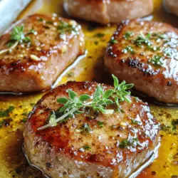 - 500 g Schweinefilet - 3 EL Honig - 4 Knoblauchzehen - 2 EL Sojasauce (ungesalzen) - 1 EL Apfelessig - 1 EL Olivenöl - Salz und Pfeffer - Frischer Thymian oder Petersilie