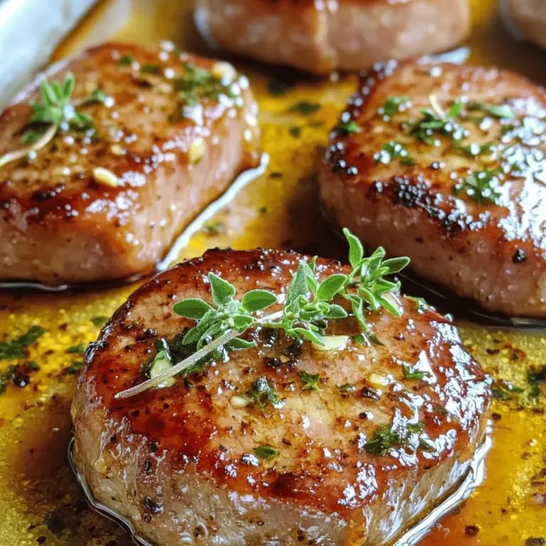- 500 g Schweinefilet - 3 EL Honig - 4 Knoblauchzehen - 2 EL Sojasauce (ungesalzen) - 1 EL Apfelessig - 1 EL Olivenöl - Salz und Pfeffer - Frischer Thymian oder Petersilie