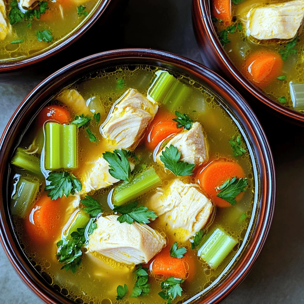 Eine klassische Hühnersuppe macht man einfach. Du brauchst frische Zutaten und etwas Zeit. Eine gute Basis sind Hähnchenbrustfilets, Zwiebeln, Karotten und Sellerie. Diese Zutaten geben der Suppe viel Geschmack.