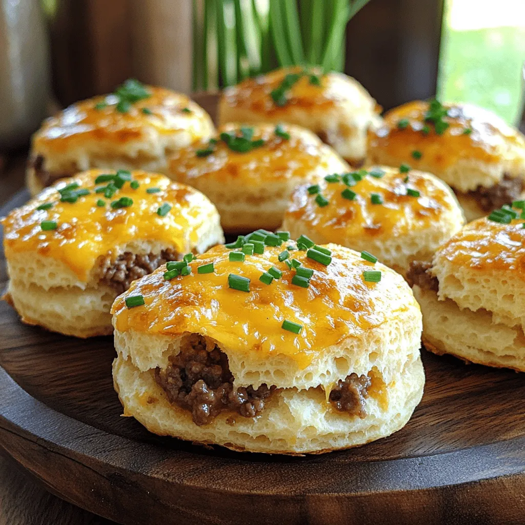 Hier sind die Zutaten, die Sie für Beef and Cheese Butter Swim Biscuits brauchen: