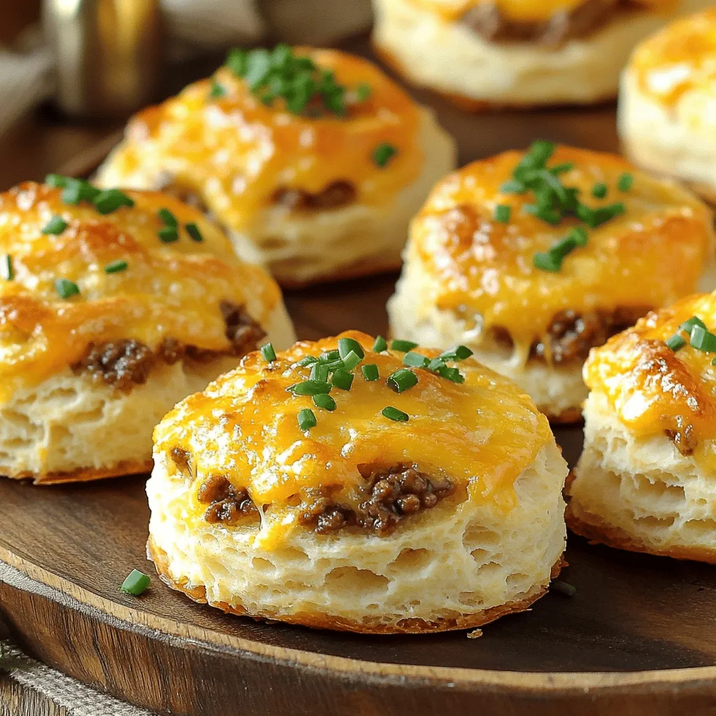 Hier sind die Zutaten, die Sie für Beef and Cheese Butter Swim Biscuits brauchen: