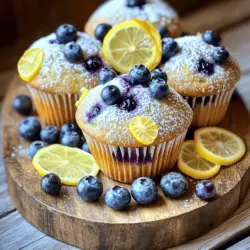 Um köstliche Zitronen-Blaubeer-Muffins zu machen, benötigen Sie: - 1 ½ Tassen Weizenmehl - ½ Tasse Kristallzucker - 1 Esslöffel Backpulver - ½ Teelöffel Natron - ¼ Teelöffel Salz - 1 großes Ei - ½ Tasse Buttermilch - ⅓ Tasse Pflanzenöl - 1 Esslöffel frisch geriebene Zitronenschale - 1 Teelöffel Vanilleextrakt - 1 Tasse frische Blaubeeren (oder gefroren) - ¼ Tasse Puderzucker (optional, für die Glasur) - 1 Esslöffel Zitronensaft (optional, für die Glasur) Diese Zutaten machen die Muffins saftig und lecker. Die Kombination aus Zitronenschale und Blaubeeren bringt viel Geschmack. Ich empfehle, hochwertige Zutaten zu wählen. Für das Mehl können Sie Marken wie "Bob's Red Mill" oder "King Arthur Flour" verwenden. Diese Marken sind bekannt für ihre Qualität. Bei der Buttermilch ist "Daisy" eine gute Wahl. Sie hat einen feinen Geschmack. Für die Blaubeeren sind frische, lokale Beeren am besten. Wenn Sie gefrorene verwenden, dann die von "Driscoll's". Sie sind sehr lecker. Wenn Sie eine Zutat nicht haben, gibt es Alternativen. Hier sind einige Beispiele: - Buttermilch: Verwenden Sie einfach einen Esslöffel Zitronensaft in einer Tasse Milch. Lassen Sie es 5 Minuten stehen. - Pflanzenöl: Sie können auch geschmolzene Butter verwenden. Das gibt einen tollen Geschmack. - Weizenmehl: Für eine glutenfreie Option verwenden Sie eine glutenfreie Mehlmischung. Diese Substitutionen helfen Ihnen, die Muffins trotzdem zu backen. Sie können den Geschmack anpassen, je nach dem, was Sie haben. Heize deinen Backofen auf 190°C vor. Nimm ein Muffinblech und lege Papierförmchen hinein. Du kannst das Blech auch leicht mit Öl einfetten. So verhindern wir, dass die Muffins kleben bleiben. Jetzt ist es Zeit, die trockenen Zutaten zu mischen. Nimm eine mittelgroße Schüssel. Gib das Weizenmehl, den Kristallzucker, das Backpulver, das Natron und das Salz hinein. Rühre alles gut um. Es sollte gleichmäßig vermischt sein. In einer großen Schüssel kannst du die feuchten Zutaten vermischen. Schlage das Ei auf. Füge die Buttermilch, das Pflanzenöl, die Zitronenschale und den Vanilleextrakt hinzu. Rühre alles gut, bis die Mischung glatt ist. Jetzt mischst du die trockenen Zutaten mit den feuchten Zutaten. Gib die trockenen Zutaten nach und nach in die Schüssel mit den feuchten Zutaten. Rühre sanft, bis alles gerade so zusammenkommt. Der Teig bleibt leicht klumpig. Heben die frischen Blaubeeren vorsichtig unter den Teig. Achte darauf, sie nicht zu zerdrücken. Fülle den Teig gleichmäßig in die Muffinförmchen. Fülle sie etwa bis zu zwei Dritteln voll. Backe die Muffins für 18-20 Minuten. Sie sind fertig, wenn ein Zahnstocher sauber herauskommt. Lass sie 5 Minuten in der Form abkühlen. Danach kannst du sie auf ein Kuchengitter legen. So kühlen sie vollständig ab. Für mehr Details sieh dir das [Full Recipe] an. Um perfekte Muffins zu backen, folgt diesen einfachen Tipps: - Zutaten Zimmertemperatur: Lasst Eier und Buttermilch vor dem Mischen auf Zimmertemperatur kommen. Das hilft, die Muffins fluffig zu machen. - Nicht übermischen: Rührt den Teig nur so lange, bis die Zutaten vermischt sind. Klumpen sind okay. Übermischung macht die Muffins hart. - Backpulver frisch: Verwendet frisches Backpulver für die beste Auffrischung. Alte Backpulver verlieren ihre Hebekraft. Hier sind einige häufige Fehler: - Zu viel Mehl: Messt das Mehl richtig ab. Zu viel Mehl macht die Muffins trocken. - Backofen nicht vorheizen: Ein kalter Ofen kann die Muffins platt drücken. Heizt euren Ofen immer zuerst vor. - Blaubeeren zerdrücken: Seid vorsichtig beim Mischen der Blaubeeren. Zu starkes Rühren kann sie zerdrücken und den Teig blau färben. Beide Optionen haben ihre Vorteile: - Frische Blaubeeren: Sie sind süß und saftig. Verwendet sie, wenn sie in Saison sind. Sie geben den Muffins einen tollen Geschmack. - Gefrorene Blaubeeren: Diese sind oft praktisch und stets verfügbar. Sie halten sich gut und verlieren nicht viel Geschmack. Gebt sie direkt aus dem Gefrierfach in den Teig. Sie benötigen keine vorherige Auftauzeit. Wenn ihr diese Tipps beachtet, wird euer Backerlebnis viel besser. Für das vollständige Rezept, schaut euch den Full Recipe an! {{image_4}} Zitronen-Mohn Muffins sind eine tolle Abwechslung. Der Mohn gibt einen leichten Crunch und ergänzt die Zitrone. Um diese Muffins zu machen, fügen Sie einfach 2 Esslöffel Mohnsamen zum Teig hinzu. Die Kombination von Zitrone und Mohn bringt frischen Geschmack und macht das Rezept spannend. Wenn Sie glutenfreie Muffins wollen, gibt es einfache Tipps. Ersetzen Sie das Weizenmehl durch glutenfreies Mehl. Eine Mischung aus Reismehl und Mandelmehl funktioniert gut. Achten Sie darauf, dass die Backpulver und die anderen Zutaten auch glutenfrei sind. Diese Varianten sind lecker und perfekt für alle, die Gluten meiden. Ein weiterer Spaß sind Muffins mit Schokoladenstückchen. Fügen Sie einfach ½ Tasse Schokoladenstückchen zum Teig hinzu. Die süße Schokolade passt gut zu der frischen Zitrone und den Blaubeeren. Sie können auch Nüsse oder andere Früchte verwenden, um die Muffins noch interessanter zu machen. Für das volle Rezept schauen Sie sich bitte das vollständige Rezept an. Um die Muffins frisch zu halten, lege sie in einen luftdichten Behälter. Das schützt sie vor Feuchtigkeit und Luft. Du kannst auch ein Stück Brot mit in den Behälter legen. Das hilft, die Muffins weich zu halten. Stelle sicher, dass die Muffins vollständig abgekühlt sind, bevor du sie lagerst. So vermeidest du Feuchtigkeit. Du kannst die Muffins auch einfrieren, wenn du sie länger aufbewahren möchtest. Lasse sie zuerst ganz abkühlen. Wickele jeden Muffin in Frischhaltefolie. Lege sie dann in einen Gefrierbeutel. Das schützt sie vor Frostschäden. Zum Auftauen, nimm die Muffins einfach aus dem Gefrierfach. Lass sie bei Raumtemperatur stehen. Alternativ kannst du sie auch kurz in der Mikrowelle aufwärmen. Frisch gebackene Muffins sind am besten. Sie bleiben bei Raumtemperatur etwa drei Tage frisch. Im Kühlschrank halten sie bis zu einer Woche. Achte darauf, sie gut zu verpacken. So bleiben sie saftig und lecker. Wenn du das Rezept [Full Recipe] befolgst, wirst du die perfekte Balance zwischen Zitronen- und Blaubeergeschmack genießen. Das Rezept ergibt 12 leckere Muffins. Wenn du mehr Muffins machen möchtest, kannst du die Menge einfach verdoppeln. Achte darauf, die Backzeit zu überprüfen, falls du mehrere Bleche gleichzeitig backst. Ja, du kannst verschiedene Beeren verwenden. Himbeeren, Erdbeeren oder Johannisbeeren passen gut zu diesem Rezept. Achte darauf, die Beeren gut zu waschen und ggf. klein zu schneiden. So bleibt der Teig gleichmäßig und lecker. Wenn der Teig trocken ist, füge etwas mehr Buttermilch hinzu. Ein Esslöffel auf einmal mischen, bis die Konsistenz stimmt. Achte darauf, nicht zu viel hinzuzufügen, denn der Teig sollte leicht klumpig bleiben. Eine einfache Glasur passt perfekt. Mische Puderzucker mit Zitronensaft. Träufle die Mischung über die Muffins, wenn sie abgekühlt sind. Das gibt einen frischen Kick und sieht toll aus. Ja, stelle sicher, dass der Ofen vor dem Backen gut vorgeheizt ist. Verwende das mittlere Regal des Ofens für eine gleichmäßige Hitzeverteilung. Drehe das Muffinblech nach der Hälfte der Backzeit. So werden die Muffins schön gleichmäßig gebacken. Für das komplette Rezept, sieh dir die [Full Recipe] an. Zusammenfassend haben wir die besten Zutaten und Schritte für köstliche Muffins durchgegangen. Ich habe Tipps und Tricks geteilt, um fluffige Ergebnisse zu erzielen und häufige Fehler zu vermeiden. Zudem gibt es viele kreative Variationen für jeden Geschmack. Gute Lagerung verlängert die Frische Ihrer Muffins. Nutzen Sie die FAQs für weitere Klarheit. Muffins sind einfach und machen Spaß! Experimentieren Sie mit verschiedenen Zutaten und variieren Sie die Rezepte nach Ihrem Geschmack. Viel Freude beim Backen!