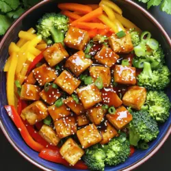 Für dieses leckere Gericht brauchst du folgende Zutaten: - 400 g fester Tofu, gewürfelt - 2 Esslöffel Maisstärke - 2 Esslöffel Sesamöl - 1 rote Paprika, in Streifen geschnitten - 1 gelbe Paprika, in Streifen geschnitten - 1 Tasse Brokkoliröschen - 2 Karotten, in Julienne geschnitten - 3 Knoblauchzehen, gehackt - 1 Esslöffel frischer Ingwer, gerieben - 3 Esslöffel Sojasauce - 1 Esslöffel Ahornsirup - 1 Teelöffel Chilisauce (nach Geschmack anpassen) - 2 Frühlingszwiebeln, gehackt (zum Garnieren) - Sesamsamen (zum Garnieren) Ich empfehle hochwertigen Tofu, der fest ist. Marken wie "Tofutown" oder "Alpro" bieten gute Optionen. Achte darauf, dass der Tofu keine Zusatzstoffe enthält. Bei Gemüse sind frische Produkte wichtig. Kaufe Bio-Gemüse, wo es möglich ist, um den besten Geschmack zu erzielen. Für Sojasauce bevorzuge ich die Marken "Kikkoman" oder "Tamari". Beide bieten ein ausgewogenes Aroma. Tofu ist eine großartige Proteinquelle. Er enthält auch Kalzium und Eisen. Paprika sind reich an Vitamin C und Antioxidantien. Brokkoli bietet Ballaststoffe und viele Vitamine. Karotten sind eine gute Quelle für Beta-Carotin. Ingwer hilft bei der Verdauung. Dieses Gericht ist nicht nur lecker, sondern auch gesund! Um den Tofu richtig vorzubereiten, beginne ich mit dem Pressen. Ich lege die gewürfelten Tofustücke zwischen Küchenpapier. Dann beschwere ich sie mit einer schweren Pfanne. So entferne ich die überschüssige Feuchtigkeit. Das dauert etwa 15 Minuten. Dieser Schritt ist wichtig, damit der Tofu später knusprig wird. Nach dem Pressen wälze ich die Tofuwürfel leicht in der Maisstärke. Das sorgt für eine knusprige Außenschicht beim Garen. Achte darauf, dass alle Stücke gut bedeckt sind. Das macht einen großen Unterschied in der Textur. Jetzt erhitze ich in einer großen Pfanne oder einem Wok 1 Esslöffel Sesamöl bei mittlerer bis hoher Hitze. Ich füge die Tofuwürfel hinzu und brate sie etwa 10-12 Minuten lang. Dabei werden sie goldbraun und knusprig. Ich nehme den Tofu dann aus der Pfanne und stelle ihn beiseite. In derselben Pfanne gebe ich den restlichen Esslöffel Sesamöl hinzu. Jetzt kommen die geschnittenen Paprika, Brokkoliröschen und die Julienne-Karotten dazu. Ich brate alles 5-7 Minuten lang an. Das Gemüse soll zart, aber noch bissfest bleiben. Ich füge den gehackten Knoblauch und den geriebenen Ingwer hinzu. Dann brate ich alles eine weitere Minute lang, bis es duftet. Der Duft ist einfach köstlich! In einer kleinen Schüssel vermenge ich die Sojasauce, den Ahornsirup und die Chilisauce. Dann gieße ich diese Mischung über das angebratene Gemüse. Ich vermenge alles gründlich. Jetzt kommt der knusprige Tofu zurück in die Pfanne. Ich mische ihn vorsichtig mit der Sauce und dem Gemüse. Ich lasse alles noch 2-3 Minuten weiterkochen, bis es heiß ist. Anschließend nehme ich die Pfanne vom Herd. Ich serviere das Gericht heiß. Es sieht toll aus und schmeckt fantastisch. Garniere das Stir-Fry mit gehackten Frühlingszwiebeln und Sesamsamen. Du kannst es mit Jasminreis oder Quinoa kombinieren. Für das vollständige Rezept sieh dir die [Full Recipe] an. Um knusprigen Tofu zu machen, starten Sie mit festem Tofu. Pressen Sie den Tofu gut, um Wasser zu entfernen. Legen Sie ihn zwischen Küchenpapier und beschweren Sie ihn. Warten Sie 15 Minuten. Danach wälzen Sie die Tofuwürfel in Maisstärke. Diese Schicht macht den Tofu knusprig. Braten Sie den Tofu in heißem Sesamöl an. Kochen Sie ihn, bis jede Seite goldbraun ist. Passen Sie die Gewürze nach Ihrem Geschmack an. Mögen Sie es scharf? Fügen Sie mehr Chilisauce hinzu. Für eine süßere Note, geben Sie etwas mehr Ahornsirup. Experimentieren Sie mit Sojasauce. Probieren Sie auch Tamari für einen glutenfreien Geschmack. Diese kleinen Anpassungen machen einen großen Unterschied. Wählen Sie frisches Gemüse für das Stir-Fry. Paprika und Brokkoli sind tolle Optionen. Sie fügen Farbe und Textur hinzu. Karotten bringen Süße. Auch Zucchini oder Erbsen sind lecker. Achten Sie darauf, das Gemüse in gleich große Stücke zu schneiden. So garen sie gleichmäßig. {{image_4}} Für eine vegetarische oder vegane Variante des Crispy Tofu Stir-Fry können Sie verschiedene Gemüsearten nutzen. Brokkoli, Paprika und Karotten sind großartig. Fügen Sie auch Zucchini oder grüne Bohnen hinzu. Diese Gemüsesorten bringen frische Aromen und Texturen. Anstelle von Ahornsirup können Sie Agavendicksaft verwenden. Dies macht das Gericht ebenfalls vegan. Um das Rezept glutenfrei zu machen, wählen Sie glutenfreie Sojasauce oder Tamari. Diese Produkte bieten den gleichen Geschmack, sind aber frei von Gluten. Achten Sie darauf, dass andere Zutaten auch glutenfrei sind. Zum Beispiel: Verwenden Sie frische Gewürze und keine vorverpackten Mischungen. Sie können das Crispy Tofu Stir-Fry mit verschiedenen Beilagen servieren. Probieren Sie es mit Quinoa oder braunem Reis für mehr Nährstoffe. Für einen besonderen Touch fügen Sie Nüsse oder Samen hinzu. Diese sorgen für einen knusprigen Biss. Sie können das Gericht auch in Wraps füllen. Wraps aus Salat oder Reis sind lecker und gesund. Besuchen Sie das [Full Recipe] für weitere Ideen und Tipps! Wenn Sie Reste von Ihrem Crispy Tofu Stir-Fry haben, lagern Sie diese in einem luftdichten Behälter. Dies hilft, die Frische zu bewahren. Lassen Sie das Gericht zuerst auf Raumtemperatur abkühlen. Danach decken Sie es gut ab. So bleibt der Tofu knusprig und das Gemüse frisch. Um die besten Ergebnisse beim Aufwärmen zu erzielen, verwenden Sie eine Pfanne. Erhitzen Sie etwas Öl bei mittlerer Hitze. Fügen Sie das Stir-Fry hinzu und braten Sie es kurz an. So wird der Tofu wieder knusprig. Vermeiden Sie die Mikrowelle, da sie das Gericht matschig machen kann. Im Kühlschrank bleibt Ihr Crispy Tofu Stir-Fry etwa 3 bis 4 Tage frisch. Wenn Sie es länger aufbewahren möchten, können Sie es einfrieren. Das Gericht hält sich im Gefrierschrank bis zu 3 Monate. Denken Sie daran, es in einem luftdichten Behälter zu lagern. So bleibt der Geschmack erhalten. Die Zubereitung von Crispy Tofu Stir-Fry dauert etwa 30 Minuten. Davon sind 10 Minuten für die Vorbereitung und 20 Minuten zum Kochen. Diese Zeit kann je nach Erfahrung in der Küche variieren. Schnelle Schritte helfen, das Gericht rechtzeitig auf den Tisch zu bringen. Ja, du kannst viele Gemüsesorten verwenden. Brokkoli, Paprika und Karotten sind gut, aber auch Zucchini oder Erbsen passen. Wähle dein Lieblingsgemüse für mehr Geschmack. Achte darauf, die Garzeit anzupassen. Zartes Gemüse braucht weniger Zeit als festes Gemüse. Um Tofu richtig zu pressen, lege die gewürfelten Tofustücke zwischen Küchenpapier. Dann beschwere sie mit einem schweren Gegenstand, zum Beispiel einer Pfanne. Lass es für etwa 15 Minuten. So entfernst du die überschüssige Feuchtigkeit. Dies hilft dem Tofu, knusprig zu werden. Crispy Tofu Stir-Fry ist einfach und lecker. Wir haben die Hauptzutaten, Zubereitung und Tipps behandelt. Der richtige Tofu gibt dir den knusprigen Biss, den du willst. Es gibt viele Variationen, die für alle Essensvorlieben passen. Vergiss nicht, Reste richtig zu lagern und aufzuwärmen. Mit diesen Tipps kannst du starke Gerichte zubereiten und genießen. Ich hoffe, du probierst diese Ideen bald aus. Viel Spaß beim Kochen!
