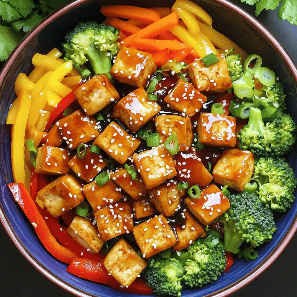 Für dieses leckere Gericht brauchst du folgende Zutaten: - 400 g fester Tofu, gewürfelt - 2 Esslöffel Maisstärke - 2 Esslöffel Sesamöl - 1 rote Paprika, in Streifen geschnitten - 1 gelbe Paprika, in Streifen geschnitten - 1 Tasse Brokkoliröschen - 2 Karotten, in Julienne geschnitten - 3 Knoblauchzehen, gehackt - 1 Esslöffel frischer Ingwer, gerieben - 3 Esslöffel Sojasauce - 1 Esslöffel Ahornsirup - 1 Teelöffel Chilisauce (nach Geschmack anpassen) - 2 Frühlingszwiebeln, gehackt (zum Garnieren) - Sesamsamen (zum Garnieren) Ich empfehle hochwertigen Tofu, der fest ist. Marken wie "Tofutown" oder "Alpro" bieten gute Optionen. Achte darauf, dass der Tofu keine Zusatzstoffe enthält. Bei Gemüse sind frische Produkte wichtig. Kaufe Bio-Gemüse, wo es möglich ist, um den besten Geschmack zu erzielen. Für Sojasauce bevorzuge ich die Marken "Kikkoman" oder "Tamari". Beide bieten ein ausgewogenes Aroma. Tofu ist eine großartige Proteinquelle. Er enthält auch Kalzium und Eisen. Paprika sind reich an Vitamin C und Antioxidantien. Brokkoli bietet Ballaststoffe und viele Vitamine. Karotten sind eine gute Quelle für Beta-Carotin. Ingwer hilft bei der Verdauung. Dieses Gericht ist nicht nur lecker, sondern auch gesund! Um den Tofu richtig vorzubereiten, beginne ich mit dem Pressen. Ich lege die gewürfelten Tofustücke zwischen Küchenpapier. Dann beschwere ich sie mit einer schweren Pfanne. So entferne ich die überschüssige Feuchtigkeit. Das dauert etwa 15 Minuten. Dieser Schritt ist wichtig, damit der Tofu später knusprig wird. Nach dem Pressen wälze ich die Tofuwürfel leicht in der Maisstärke. Das sorgt für eine knusprige Außenschicht beim Garen. Achte darauf, dass alle Stücke gut bedeckt sind. Das macht einen großen Unterschied in der Textur. Jetzt erhitze ich in einer großen Pfanne oder einem Wok 1 Esslöffel Sesamöl bei mittlerer bis hoher Hitze. Ich füge die Tofuwürfel hinzu und brate sie etwa 10-12 Minuten lang. Dabei werden sie goldbraun und knusprig. Ich nehme den Tofu dann aus der Pfanne und stelle ihn beiseite. In derselben Pfanne gebe ich den restlichen Esslöffel Sesamöl hinzu. Jetzt kommen die geschnittenen Paprika, Brokkoliröschen und die Julienne-Karotten dazu. Ich brate alles 5-7 Minuten lang an. Das Gemüse soll zart, aber noch bissfest bleiben. Ich füge den gehackten Knoblauch und den geriebenen Ingwer hinzu. Dann brate ich alles eine weitere Minute lang, bis es duftet. Der Duft ist einfach köstlich! In einer kleinen Schüssel vermenge ich die Sojasauce, den Ahornsirup und die Chilisauce. Dann gieße ich diese Mischung über das angebratene Gemüse. Ich vermenge alles gründlich. Jetzt kommt der knusprige Tofu zurück in die Pfanne. Ich mische ihn vorsichtig mit der Sauce und dem Gemüse. Ich lasse alles noch 2-3 Minuten weiterkochen, bis es heiß ist. Anschließend nehme ich die Pfanne vom Herd. Ich serviere das Gericht heiß. Es sieht toll aus und schmeckt fantastisch. Garniere das Stir-Fry mit gehackten Frühlingszwiebeln und Sesamsamen. Du kannst es mit Jasminreis oder Quinoa kombinieren. Für das vollständige Rezept sieh dir die [Full Recipe] an. Um knusprigen Tofu zu machen, starten Sie mit festem Tofu. Pressen Sie den Tofu gut, um Wasser zu entfernen. Legen Sie ihn zwischen Küchenpapier und beschweren Sie ihn. Warten Sie 15 Minuten. Danach wälzen Sie die Tofuwürfel in Maisstärke. Diese Schicht macht den Tofu knusprig. Braten Sie den Tofu in heißem Sesamöl an. Kochen Sie ihn, bis jede Seite goldbraun ist. Passen Sie die Gewürze nach Ihrem Geschmack an. Mögen Sie es scharf? Fügen Sie mehr Chilisauce hinzu. Für eine süßere Note, geben Sie etwas mehr Ahornsirup. Experimentieren Sie mit Sojasauce. Probieren Sie auch Tamari für einen glutenfreien Geschmack. Diese kleinen Anpassungen machen einen großen Unterschied. Wählen Sie frisches Gemüse für das Stir-Fry. Paprika und Brokkoli sind tolle Optionen. Sie fügen Farbe und Textur hinzu. Karotten bringen Süße. Auch Zucchini oder Erbsen sind lecker. Achten Sie darauf, das Gemüse in gleich große Stücke zu schneiden. So garen sie gleichmäßig. {{image_4}} Für eine vegetarische oder vegane Variante des Crispy Tofu Stir-Fry können Sie verschiedene Gemüsearten nutzen. Brokkoli, Paprika und Karotten sind großartig. Fügen Sie auch Zucchini oder grüne Bohnen hinzu. Diese Gemüsesorten bringen frische Aromen und Texturen. Anstelle von Ahornsirup können Sie Agavendicksaft verwenden. Dies macht das Gericht ebenfalls vegan. Um das Rezept glutenfrei zu machen, wählen Sie glutenfreie Sojasauce oder Tamari. Diese Produkte bieten den gleichen Geschmack, sind aber frei von Gluten. Achten Sie darauf, dass andere Zutaten auch glutenfrei sind. Zum Beispiel: Verwenden Sie frische Gewürze und keine vorverpackten Mischungen. Sie können das Crispy Tofu Stir-Fry mit verschiedenen Beilagen servieren. Probieren Sie es mit Quinoa oder braunem Reis für mehr Nährstoffe. Für einen besonderen Touch fügen Sie Nüsse oder Samen hinzu. Diese sorgen für einen knusprigen Biss. Sie können das Gericht auch in Wraps füllen. Wraps aus Salat oder Reis sind lecker und gesund. Besuchen Sie das [Full Recipe] für weitere Ideen und Tipps! Wenn Sie Reste von Ihrem Crispy Tofu Stir-Fry haben, lagern Sie diese in einem luftdichten Behälter. Dies hilft, die Frische zu bewahren. Lassen Sie das Gericht zuerst auf Raumtemperatur abkühlen. Danach decken Sie es gut ab. So bleibt der Tofu knusprig und das Gemüse frisch. Um die besten Ergebnisse beim Aufwärmen zu erzielen, verwenden Sie eine Pfanne. Erhitzen Sie etwas Öl bei mittlerer Hitze. Fügen Sie das Stir-Fry hinzu und braten Sie es kurz an. So wird der Tofu wieder knusprig. Vermeiden Sie die Mikrowelle, da sie das Gericht matschig machen kann. Im Kühlschrank bleibt Ihr Crispy Tofu Stir-Fry etwa 3 bis 4 Tage frisch. Wenn Sie es länger aufbewahren möchten, können Sie es einfrieren. Das Gericht hält sich im Gefrierschrank bis zu 3 Monate. Denken Sie daran, es in einem luftdichten Behälter zu lagern. So bleibt der Geschmack erhalten. Die Zubereitung von Crispy Tofu Stir-Fry dauert etwa 30 Minuten. Davon sind 10 Minuten für die Vorbereitung und 20 Minuten zum Kochen. Diese Zeit kann je nach Erfahrung in der Küche variieren. Schnelle Schritte helfen, das Gericht rechtzeitig auf den Tisch zu bringen. Ja, du kannst viele Gemüsesorten verwenden. Brokkoli, Paprika und Karotten sind gut, aber auch Zucchini oder Erbsen passen. Wähle dein Lieblingsgemüse für mehr Geschmack. Achte darauf, die Garzeit anzupassen. Zartes Gemüse braucht weniger Zeit als festes Gemüse. Um Tofu richtig zu pressen, lege die gewürfelten Tofustücke zwischen Küchenpapier. Dann beschwere sie mit einem schweren Gegenstand, zum Beispiel einer Pfanne. Lass es für etwa 15 Minuten. So entfernst du die überschüssige Feuchtigkeit. Dies hilft dem Tofu, knusprig zu werden. Crispy Tofu Stir-Fry ist einfach und lecker. Wir haben die Hauptzutaten, Zubereitung und Tipps behandelt. Der richtige Tofu gibt dir den knusprigen Biss, den du willst. Es gibt viele Variationen, die für alle Essensvorlieben passen. Vergiss nicht, Reste richtig zu lagern und aufzuwärmen. Mit diesen Tipps kannst du starke Gerichte zubereiten und genießen. Ich hoffe, du probierst diese Ideen bald aus. Viel Spaß beim Kochen!
