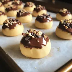 Die Hauptzutaten sind ganz einfach. Du brauchst: - 240 g Weizenmehl - ½ Teelöffel Natron - ¼ Teelöffel Salz - 115 g ungesalzene Butter, weich - 100 g brauner Zucker, gepresst - 50 g Kristallzucker - 2 Teelöffel Vanilleextrakt - 175 g Schokoladenstückchen - 30 ml Milch (milchhaltig oder pflanzlich) - 75 g gehackte Nüsse (optional) Diese Zutaten geben deinem Keks-Teig Bissen den perfekten Geschmack und eine tolle Textur. Das Mehl und das Natron sorgen für die richtige Struktur. Die Butter macht alles schön cremig. Zucker und Vanille geben die süße Note. Du kannst den Teig ganz leicht anpassen. Hier sind einige Ideen für zusätzliche Zutaten: - 50 g Karamellstückchen für einen süßeren Biss - 50 g Erdnüsse für einen knackigen Effekt - Ein Hauch von Zimt für extra Würze - Getrocknete Früchte für eine fruchtige Note Diese Zutaten machen deine Bissen noch interessanter. Probiere verschiedene Kombinationen aus, um deinen eigenen Favoriten zu finden. Die Qualität der Schokoladenstückchen ist entscheidend. Ich empfehle, mindestens 60% Schokolade zu wählen. Hier sind einige Marken, die ich mag: - Lindt - Valrhona - Guittard Hochwertige Schokolade schmilzt besser und hat einen reicheren Geschmack. Wenn du eine gute Schokolade wählst, schmecken deine Bissen einfach besser. Verwende die angegebene Menge aus dem [Full Recipe]. Zuerst sammeln wir alle Zutaten. Du brauchst Weizenmehl, Natron, Salz, Butter, braunen Zucker, Kristallzucker, Vanilleextrakt, Schokoladenstückchen und Milch. Wenn du Nüsse magst, nimm auch gehackte Nüsse. Wiege alles ab und stelle es bereit. So geht nichts schief. Nimm eine mittelgroße Schüssel. Vermische das Weizenmehl, Natron und Salz gut. Beiseite stellen. In einer großen Schüssel rühre die weiche Butter mit dem braunen und Kristallzucker. Mische sie, bis die Masse glatt ist. Füge den Vanilleextrakt hinzu und rühre weiter. Gib dann die Mehlmischung nach und nach dazu. Mische alles vorsichtig, bis es gerade so verbunden ist. Jetzt kommen die Schokoladenstückchen und die Milch hinein. Rühre sie unter, bis sich der Teig gut verbindet. Wenn du Nüsse magst, füge sie auch hinzu. Nimm einen kleinen Keksscooper oder deine Hände. Forme den Teig zu kleinen Bällen. Lege die Bällchen auf ein Backblech mit Backpapier. Danach kommen die Bissen für 30 Minuten ins Gefrierfach. So werden sie fest. Wenn sie fest sind, fülle die Bissen in einen luftdichten Behälter. Bewahre sie im Kühlschrank oder Gefrierfach auf. So hast du immer einen leckeren Snack parat. Für das vollständige Rezept, schau dir die Full Recipe an. Um den Teig richtig cremig zu machen, beginne mit weicher Butter. Die Butter muss Raumtemperatur haben. Dann schlage die Butter mit dem Zucker gut durch. Das sorgt für Luft und macht den Teig fluffig. Füge den Vanilleextrakt hinzu, um den Geschmack zu verstärken. Vermische alles, bis es schön glatt ist. Ein häufiger Fehler ist, kalte Butter zu verwenden. Kalte Butter macht den Teig fest und klumpig. Achte auch darauf, das Mehl nicht zu übermixen. Zu viel Rühren macht die Bissen hart. Eine weitere Falle ist, die Schokoladenstückchen nicht gleichmäßig zu verteilen. Mische sie gut, damit jeder Bissen lecker schokoladig ist. Die Kühlzeit ist wichtig für die Konsistenz der Bissen. Lege die geformten Bissen für 30 Minuten ins Gefrierfach. So werden sie fest und halten ihre Form. Lagere die Bissen im Kühlschrank oder Gefrierfach. So sind sie immer bereit, wenn du einen Snack brauchst. Um die besten Ergebnisse zu erzielen, halte die Kühltemperatur unter 0 Grad Celsius. {{image_4}} Schokoladenkeks-Teig-Bissen sind schon lecker, aber mit Nüssen wird es noch besser. Ich mag besonders Walnüsse oder Mandeln. Die Nüsse geben einen tollen Crunch und einen herzhaften Geschmack. Einfach die gehackten Nüsse in den Teig mischen, bevor du die Bissen formst. Achte darauf, die Nüsse gleichmäßig zu verteilen. So hat jeder Bissen den perfekten Mix. Wenn du vegan leben möchtest, gibt es einfache Alternativen. Du kannst die Butter durch pflanzliche Margarine ersetzen. Statt Milch nimmst du einfach Pflanzenmilch wie Mandel- oder Hafermilch. Verwende auch vegane Schokoladenstückchen. So bleiben deine Bissen ganz pflanzlich und ebenso lecker. Die Zubereitung bleibt gleich, und du kannst die veganen Bissen genauso genießen. Um deine Bissen noch interessanter zu machen, kannst du Extras hinzufügen. Karamellstückchen bringen eine süße Überraschung. Auch getrocknete Früchte wie Cranberries oder Aprikosen passen gut. Für gesunde Optionen füge Chiasamen oder Haferflocken hinzu. Diese Zutaten machen die Bissen nahrhafter und lecker. Experimentiere mit verschiedenen Kombinationen, um deinen perfekten Snack zu finden. Du kannst deine Schokoladenkeks-Teig-Bissen einfach aufbewahren. Lege sie in einen luftdichten Behälter. Das hält sie frisch und lecker. Stelle den Behälter in den Kühlschrank. So bleiben die Bissen lange gut. Wenn du sie richtig lagerst, kannst du sie jederzeit genießen. Diese Bissen bleiben im Kühlschrank etwa eine Woche frisch. Wenn du sie im Gefrierfach aufbewahrst, halten sie sogar bis zu drei Monate. Achte darauf, sie gut zu verpacken. So vermeidest du Gefrierbrand. So kannst du auch später noch einen leckeren Snack haben. Wenn du die Bissen einfrieren willst, forme sie zuerst. Lege die rohen Bissen auf ein Backblech. Gib sie dann in das Gefrierfach. Nach ein paar Stunden kannst du sie in einen Behälter umfüllen. So kannst du sie nach Bedarf entnehmen. Denke daran, sie einzeln zu trennen, damit sie nicht zusammenkleben. Du kannst aus diesem Rezept etwa 20 Bissen machen. Die Bissen sind perfekt für einen kleinen Snack. Du kannst sie auch leicht verdoppeln oder halbieren, je nachdem, wie viele du brauchst. Ja, du kannst den Keks-Teig vor dem Backen essen. Der Teig enthält keine rohen Eier, was ihn sicher für den Verzehr macht. Ich liebe es, ein bisschen vom Teig zu naschen, während ich die Bissen forme. Achte nur darauf, dass du den Teig gut kühlst, bevor du die Bissen machst. Fertige Schokoladenkeks-Teig-Bissen findest du in vielen Supermärkten. Sie sind oft in der Tiefkühlabteilung oder im Snack-Regal. Du kannst auch online nach Marken suchen, die diese Snacks anbieten. Wenn du es frisch magst, empfehle ich, sie selbst zu machen. So kannst du die Zutaten genau nach deinem Geschmack anpassen. Schau dir das Full Recipe an, um zu starten! In diesem Artikel haben wir die Zutaten für köstliche Schokoladenkeks-Teig-Bissen betrachtet. Wir haben über die Hauptzutaten und nützliche Variationen gesprochen. Schritt für Schritt ging es um die Zubereitung und wie man den Teig perfekt macht. Tipps haben dir geholfen, häufige Fehler zu vermeiden. Schließlich hast du erfahren, wie du deine Bissen richtig lagerst. Kochen macht Spaß und du kannst kreativ sein. Probiere neue Zutaten und Variationen aus. Genießen ist das Ziel. Viel Spaß beim Backen!