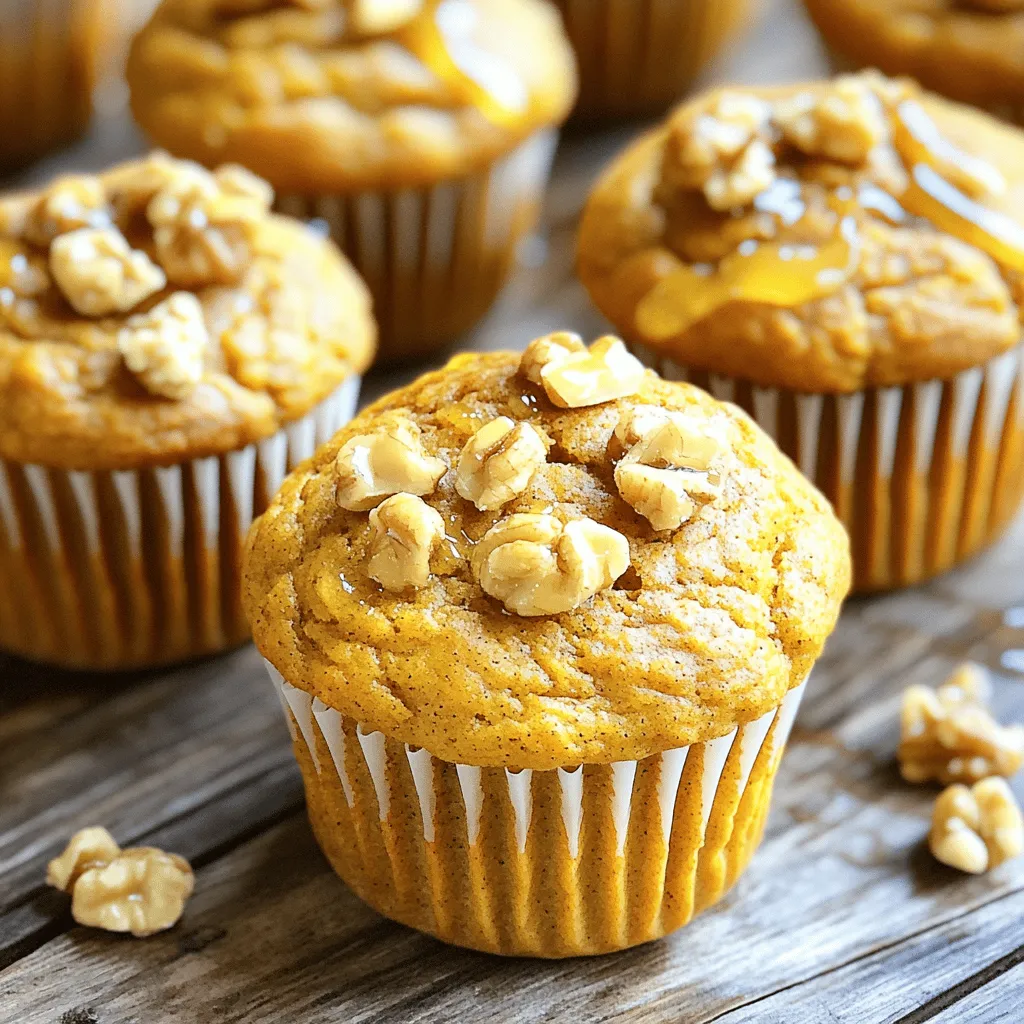 Für diese Kürbis-Muffins brauchst du einige einfache Zutaten. Hier ist die Liste: - 1 Tasse Kürbispüree (aus der Dose oder frisch zubereitet) - 1 Tasse Vollkornmehl - 1/2 Tasse ungesüßtes Apfelmus - 1/4 Tasse Honig oder Ahornsirup - 2 große Eier - 1/2 Teelöffel Backnatron - 1 Teelöffel Backpulver - 1 Teelöffel Kürbiskuchen-Gewürz - 1/2 Teelöffel Zimt - 1/4 Teelöffel Salz Diese Zutaten sind die Basis für deinen Muffin-Teig. Das Kürbispüree gibt den Muffins eine tolle Textur und einen feinen Geschmack. Vollkornmehl macht sie gesünder und sättigender. Manchmal mag ich es, den Muffins etwas mehr Crunch zu geben. Dafür kannst du diese Zutaten hinzufügen: - 1/4 Tasse gehackte Walnüsse oder Pekannüsse Diese Nüsse sind nicht nur lecker, sondern sie fügen auch eine schöne Textur hinzu. Um die Muffins gut zuzubereiten, benötigst du ein paar Geräte. Hier ist, was du brauchst: - Eine große Mischschüssel - Eine separate Schüssel für die trockenen Zutaten - Ein Schneebesen - Ein Muffinblech - Papierförmchen (optional) - Einen Ofen Mit diesen Geräten wird das Backen einfach und macht Spaß. Wenn du alles bereit hast, kannst du mit dem Backen beginnen. Um das Rezept im Detail zu sehen, schau dir die [Full Recipe] an. Heize deinen Ofen auf 175°C vor. Das ist wichtig für einen gleichmäßigen Backprozess. Fette dein Muffinblech leicht ein oder lege es mit Papierförmchen aus. So bleiben die Muffins nicht kleben und lassen sich leicht herausnehmen. Nehme eine große Schüssel. Gib das Kürbispüree, das Apfelmus, den Honig oder Ahornsirup und die Eier hinein. Verwende einen Schneebesen, um alles gut zu vermengen. Mische, bis die Mischung glatt ist. Dies sorgt für eine schöne Textur der Muffins. Nehme eine separate Schüssel. Vermenge das Vollkornmehl, das Backnatron, das Backpulver, das Kürbiskuchen-Gewürz, den Zimt und das Salz gut. Mische diese trockenen Zutaten dann langsam in die feuchte Mischung. Rühre nur kurz, bis alles gerade vermischt ist. Zu langes Rühren macht die Muffins dicht. Verteile den Teig gleichmäßig auf das Muffinblech. Fülle jede Vertiefung bis zu 2/3 voll. Backe die Muffins für 18 bis 20 Minuten. Überprüfe mit einem Zahnstocher, ob sie fertig sind. Lass sie dann 5 Minuten in der Form abkühlen. Danach lege sie auf ein Kuchengitter, um sie vollständig auskühlen zu lassen. Um Ihre Muffins fluffig zu halten, achten Sie auf folgende Punkte: - Rühren Sie den Teig nur kurz. Übermäßiges Rühren macht die Muffins dicht. - Verwenden Sie frische Zutaten. Alte Backpulver oder Eier können die Textur beeinträchtigen. - Messen Sie die Zutaten genau. Zu viel Mehl macht die Muffins schwer. Diese einfachen Tipps helfen Ihnen, die perfekte Konsistenz zu erzielen. Möchten Sie den Geschmack Ihrer Muffins anpassen? Probieren Sie diese Ideen: - Fügen Sie Schokoladenstückchen für einen süßen Kick hinzu. - Experimentieren Sie mit verschiedenen Nüssen, wie Mandeln oder Haselnüssen. - Verwenden Sie frische Kräuter wie Rosmarin oder Thymian für einen herzhaften Touch. So wird jeder Biss zu einem neuen Geschmackserlebnis. Fehler können beim Backen passieren. Hier sind häufige Probleme und wie Sie sie vermeiden: - Muffins sind zu trocken: Überprüfen Sie die Backzeit. Backen Sie nicht zu lange. - Muffins gehen nicht auf: Stellen Sie sicher, dass Ihr Backpulver frisch ist. - Uneinheitliche Form: Füllen Sie die Muffinform gleichmäßig. Mit diesen Tipps können Sie viele gängige Backfehler vermeiden und leckere Muffins genießen. {{image_4}} Für meine 2-Point Kürbis-Muffins kann ich gesunde Zutaten verwenden. Das macht sie noch besser. Statt Vollkornmehl kann ich Hafermehl nehmen. Hafermehl gibt einen tollen Geschmack und ist nahrhaft. Ich kann auch anstelle von Honig Agavendicksaft nutzen. So bleibt der Zuckergehalt niedrig und der Geschmack bleibt süß. Wenn ich weniger Eier möchte, kann ich auch zwei Esslöffel Chiasamen in Wasser einweichen. Das ist eine gute vegane Option. Die Gewürze machen einen großen Unterschied. Ich kann das Kürbiskuchen-Gewürz anpassen. Ich mag es, eine Prise Muskatnuss hinzuzufügen. Das gibt den Muffins mehr Tiefe. Auch eine Prise Ingwer kann den Geschmack aufpeppen. Wenn ich es schärfer mag, kann ich etwas gemahlenen Pfeffer hinzufügen. Es ist spannend, mit Gewürzen zu spielen und neue Aromen zu entdecken. Toppings und Füllungen machen die Muffins noch leckerer. Ich kann ein paar Schokoladenstückchen in den Teig geben. Das bringt eine süße Überraschung. Auch Frischkäse-Füllung ist eine tolle Idee. Ich kann einfach etwas Frischkäse mit Honig mischen und in die Muffins füllen. Das macht sie besonders cremig. Wenn ich Nüsse mag, kann ich auch Mandelsplitter oder Pekannüsse streuen. Diese Variationen bringen Abwechslung und Freude beim Essen meiner Muffins. Um deine Muffins frisch zu halten, lege sie in einen luftdichten Behälter. Sie bleiben so für etwa 5 bis 7 Tage gut. Du kannst sie auch in Frischhaltefolie einwickeln. Stelle sicher, dass die Muffins vollständig abgekühlt sind, bevor du sie lagerst. So bleibt die Feuchtigkeit in den Muffins. Das Einfrieren ist eine großartige Option, um die Muffins länger haltbar zu machen. Lege die Muffins in einen Gefrierbeutel und drücke die Luft heraus. So bleiben sie etwa 2 bis 3 Monate frisch. Du kannst sie auch einzeln in Folie wickeln, bevor du sie in den Beutel legst. Dies schützt die Muffins vor Gefrierbrand. Um die Muffins wieder aufzuwärmen, kannst du sie einfach in der Mikrowelle für 15 bis 20 Sekunden erhitzen. Alternativ kannst du sie im Ofen bei 175°C für etwa 5 bis 10 Minuten aufbacken. Serviere sie warm für den besten Geschmack. Du kannst auch etwas Butter oder Marmelade hinzufügen, um den Genuss zu steigern. Diese Kürbis-Muffins haben nur 2 Punkte pro Muffin. Das macht sie zu einem tollen Snack oder Frühstück. Sie sind leicht und nahrhaft. Mit frischen Zutaten kommen sie gut an. Ideal für eine gesunde Ernährung. Ja, du kannst das Rezept glutenfrei machen. Verwende einfach glutenfreies Mehl anstelle von Vollkornmehl. Achte darauf, dass alle anderen Zutaten auch glutenfrei sind. So bleibt der Geschmack lecker und die Muffins fluffig. Die Muffins halten sich gut in einem luftdichten Behälter. Bei Raumtemperatur bleiben sie etwa 3 bis 4 Tage frisch. Im Kühlschrank sind sie bis zu einer Woche haltbar. Du kannst sie auch einfrieren. So hast du immer einen schnellen Snack zur Hand. Probiere das Rezept für eine einfache und köstliche Option. Schau dir das [Full Recipe] für mehr Details an. Zusammenfassend haben wir die Zutaten und den einfachen Prozess für Kürbis-Muffins erkundet. Sie wissen nun, welche Haupt- und optionale Zutaten Sie verwenden können. Die Schritt-für-Schritt-Anleitung hilft Ihnen beim perfekten Backen. Mit unseren Tipps bleibt Ihr Gebäck fluffig und lecker. Experimentieren Sie mit Variationen und Lagermöglichkeiten. Die Muffins sind gesund und leicht zu teilen. Genießen Sie Ihre frisch gebackenen Kürbis-Muffins!