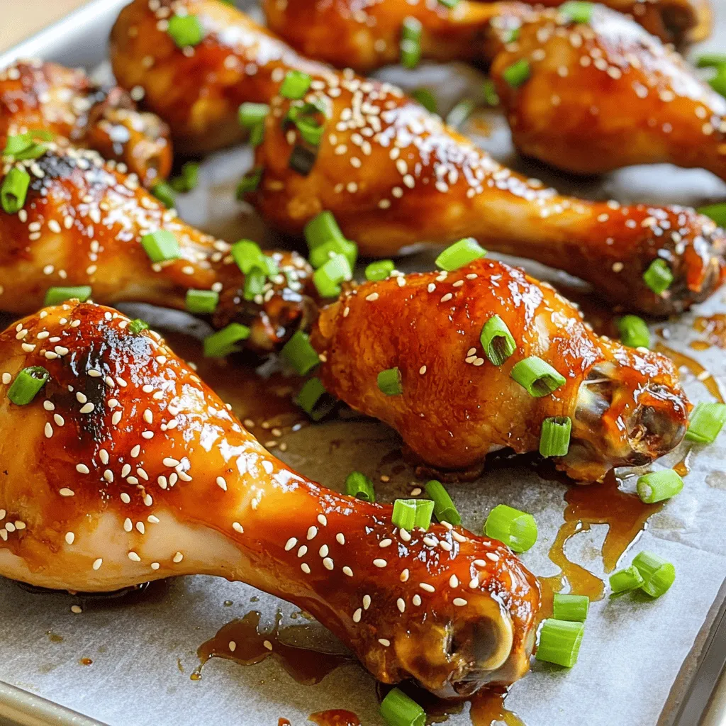 - 60 ml Honig - 30 ml Sojasauce - 30 ml Sriracha-Sauce - 15 ml Apfelessig - 2 Zehen Knoblauch, fein gehackt - 1 Teelöffel frischer Ingwer, gerieben - 1 Teelöffel geräuchertes Paprikapulver - 1/2 Teelöffel schwarzer Pfeffer - 1/2 Teelöffel Salz - 8 Hähnchenschenkel - 1 Esslöffel Sesamsamen (zum Garnieren) - Gehackte Frühlingszwiebeln (zum Garnieren) Um die Marinade zuzubereiten, mische ich die Zutaten in einer großen Schüssel. Ich starte mit dem Honig, der Sojasauce und der Sriracha-Sauce. Diese geben dem Hähnchen die süße und scharfe Note. Dann füge ich den Apfelessig, den gehackten Knoblauch und den geriebenen Ingwer hinzu. Diese Zutaten sorgen für einen tollen Geschmack. Ich gebe auch das geräucherte Paprikapulver, den schwarzen Pfeffer und das Salz dazu. Diese Gewürze machen das Gericht noch besser. Ich verrühre alles gut, bis ich eine gleichmäßige Marinade habe. Jetzt ist es Zeit für die Hähnchenschenkel. Ich gebe sie in die Marinade und stelle sicher, dass jedes Stück gut bedeckt ist. Ich decke die Schüssel ab und lasse sie mindestens 30 Minuten marinieren. Für mehr Geschmack kann ich sie auch bis zu 2 Stunden in den Kühlschrank stellen. Diese Schritte machen das Gericht einfach und lecker. Wenn du die Hähnchenschenkel dann backst, wirst du den Unterschied schmecken. Du kannst das vollständige Rezept in der Rubrik [Full Recipe] finden. Heizen Sie Ihren Ofen auf 220 °C vor. Legen Sie ein Backblech mit Backpapier aus. Das Backpapier hilft bei der Reinigung und verhindert das Ankleben. In einer großen Schüssel vermischen Sie die folgenden Zutaten: - 60 ml Honig - 30 ml Sojasauce - 30 ml Sriracha-Sauce - 15 ml Apfelessig - 2 Zehen Knoblauch, fein gehackt - 1 Teelöffel frischer Ingwer, gerieben - 1 Teelöffel geräuchertes Paprikapulver - 1/2 Teelöffel schwarzer Pfeffer - 1/2 Teelöffel Salz Rühren Sie alles gut um, bis die Mischung gleichmäßig ist. Diese Marinade gibt den Hähnchenschenkeln einen tollen Geschmack. Fügen Sie jetzt die Hähnchenschenkel in die Schüssel hinzu. Mischen Sie sie gut, sodass sie gleichmäßig mit der Marinade bedeckt sind. Decken Sie die Schüssel mit Frischhaltefolie ab. Lassen Sie die Hähnchenschenkel mindestens 30 Minuten marinieren. Für mehr Geschmack können Sie sie bis zu 2 Stunden im Kühlschrank lassen. Legen Sie die marinierten Hähnchenschenkel auf das Backblech. Achten Sie darauf, dass zwischen den Stücke genug Platz ist. So garen sie gleichmäßig und werden schön knusprig. Backen Sie die Hähnchenschenkel im vorgeheizten Ofen für 35-40 Minuten. Das Fleisch sollte durchgegart sein, und der Saft sollte klar laufen. Für eine extra knusprige Haut können Sie die Hähnchenschenkel in den letzten 2-3 Minuten unter den Grill legen. Nehmen Sie die Hähnchenschenkel aus dem Ofen. Streuen Sie Sesamsamen und gehackte Frühlingszwiebeln darüber. Servieren Sie sie heiß mit Beilagen Ihrer Wahl. Für das gesamte Rezept schauen Sie sich die [Full Recipe] an. Um den perfekten Geschmack zu erreichen, sollten Sie die Balance zwischen süß und scharf finden. Beginnen Sie mit der Sriracha-Sauce. Für einen milden Geschmack verwenden Sie weniger. Mögen Sie es schärfer? Dann fügen Sie mehr Sriracha hinzu. Der Honig bringt die Süße. Er gleicht die Schärfe aus und macht das Gericht lecker. Experimentieren Sie mit den Mengen. So finden Sie Ihre ideale Mischung. Für knusprige Hähnchenschenkel gibt es einen einfachen Tipp. Grillen Sie die Hähnchenschenkel am Ende der Backzeit. Das macht die Haut schön knusprig. Schieben Sie das Backblech einfach unter den Grill. Lassen Sie die Hähnchenschenkel für 2-3 Minuten dort. Achten Sie darauf, dass sie nicht verbrennen. So bekommen Sie eine tolle Textur. Die Marinierzeit ist wichtig für den Geschmack. Eine längere Marinierzeit bringt mehr Aromen. Wenn Sie die Hähnchenschenkel mindestens 2 Stunden marinieren, wird der Geschmack viel intensiver. Ein kurzer Zeitraum von 30 Minuten ist jedoch auch okay. Aber je länger, desto besser. Wenn Sie Zeit haben, marinieren Sie über Nacht. Das macht die Hähnchenschenkel super zart und voller Geschmack. {{image_4}} Um das Rezept für süße und scharfe Hähnchenschenkel zu variieren, kann man verschiedene Marinaden nutzen. Zum Beispiel, probiere eine Teriyaki-Marinade aus. Sie besteht aus Sojasauce, Honig und Sesamöl. Oder verwende eine scharfe BBQ-Sauce für einen rauchigen Geschmack. Du kannst auch frische Kräuter wie Rosmarin oder Thymian hinzufügen. Diese bringen einen neuen Geschmack in dein Gericht. Die Beilagen zu deinen Hähnchenschenkel sind wichtig für ein komplettes Essen. Probiere einen frischen Salat mit knackigem Gemüse. Ein cremiger Kartoffelsalat passt auch gut dazu. Reis oder Quinoa sind tolle Beilagen, die den süßen und scharfen Geschmack gut ergänzen. Auch gegrilltes Gemüse bringt eine leckere Note. Grillen ist eine tolle Methode, um Hähnchenschenkel zuzubereiten. Du beginnst damit, die Hähnchenschenkel wie im Rezept zu marinieren. Heize deinen Grill auf mittlere Hitze vor. Lege die marinierten Hähnchenschenkel auf den Grill. Lasse sie 30 bis 35 Minuten grillen. Wende sie regelmäßig, damit sie gleichmäßig garen. Du kannst sie zum Schluss mit etwas Honig bestreichen, um mehr Süße hinzuzufügen. So werden die Hähnchenschenkel außen knusprig und innen saftig. Wenn du mehr Informationen suchst, schau dir das [Full Recipe] an. Um die Reste der süßen und scharfen Hähnchenschenkel gut zu lagern, lege sie in einen luftdichten Behälter. Stelle sicher, dass der Behälter sauber ist. Du kannst die Hähnchenschenkel bis zu drei Tage im Kühlschrank aufbewahren. Achte darauf, dass die Reste schnell abgekühlt sind, bevor du sie in den Kühlschrank stellst. Die beste Methode, um die Hähnchenschenkel wieder aufzuwärmen, ist im Ofen. Heize den Ofen auf 180 °C vor. Lege die Hähnchenschenkel auf ein Backblech. Bedecke sie leicht mit Alufolie, um sie saftig zu halten. Erwärme sie für etwa 15 bis 20 Minuten. Du kannst auch einen Grill verwenden, um die Hähnchenschenkel knusprig zu machen. Achte darauf, dass das Hähnchen heiß ist und der Saft klar läuft. Wenn du die Reste länger aufbewahren möchtest, kannst du sie einfrieren. Lass die Hähnchenschenkel zuerst vollständig abkühlen. Wickele sie dann in Frischhaltefolie und lege sie in einen gefrierfesten Beutel. Beschrifte den Beutel mit dem Datum. So weißt du, wie lange sie im Gefrierfach sind. Die Hähnchenschenkel bleiben bis zu drei Monate frisch. Um sie aufzutauen, lege den Beutel über Nacht in den Kühlschrank. Du kannst die Hähnchenschenkel mindestens 30 Minuten marinieren. So erhalten sie guten Geschmack. Für intensiveren Geschmack empfehle ich 2 Stunden im Kühlschrank. Manchmal lasse ich sie sogar über Nacht marinieren. Das macht den Geschmack noch besser. Ja, die Hähnchenschenkel sind auch im Airfryer lecker. Hier ist eine einfache Anleitung: 1. Marinieren: Bereite die Marinade wie im Rezept vor und mariniere die Hähnchenschenkel. 2. Vorheizen: Heize den Airfryer auf 200 °C vor. 3. Platzieren: Lege die Hähnchenschenkel in den Korb. Lass etwas Platz für die Luftzirkulation. 4. Garzeit: Gare sie 25-30 Minuten. Wende sie nach der Hälfte der Zeit für eine gleichmäßige Bräunung. 5. Überprüfen: Stelle sicher, dass das Fleisch gut durchgegart ist. Der Saft sollte klar sein. Zu diesen Hähnchenschenkel passen viele Beilagen. Hier sind einige Vorschläge: - Reis: Ein einfacher, weicher Reis balanciert die Aromen. - Salat: Ein frischer Salat bringt etwas Knackigkeit. - Gemüse: Gedämpftes oder geröstetes Gemüse ist eine gute Wahl. - Kartoffeln: Pommes oder Kartoffelsalat passen gut. Ja, dieses Rezept kann glutenfrei sein. Verwende glutenfreie Sojasauce. Achte darauf, dass alle anderen Zutaten auch glutenfrei sind. So kannst du sicher genießen. Das Rezept für süß-scharfe Hähnchenschenkel bietet dir viele Vorteile. Du lernst, wie du eine einfache Marinade machst, die voller Geschmack ist. Die Schritt-für-Schritt-Anleitung hilft dir, sicher zu backen und die besten Ergebnisse zu erzielen. Vergiss nicht, mit Variationen zu experimentieren, um neue Ideen zu entdecken. Du kannst die Reste gut lagern und sogar im Airfryer zubereiten. Genieße das Kochen und die vielen Möglichkeiten, die dieses Gericht bietet!