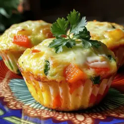 Für die Basis dieser leckeren Muffins benötigst du: - 6 große Eier - 120 ml Milch - 1 Tasse Spinat, gehackt Diese Zutaten bilden die Grundlage für die Ei-Muffins. Die Eier geben Struktur und Protein. Die Milch macht die Mischung cremig. Der Spinat bringt Farbe und Nährstoffe. Du kannst die Muffins ganz nach deinem Geschmack anpassen. Hier sind einige Optionen: - Wahlweise Paprika, Zwiebeln und Wurst - Geriebener Käse (Cheddar oder Feta) - Gewürze wie Knoblauchpulver, Salz und Pfeffer Mit Paprika und Zwiebeln erhältst du eine süßliche Note. Wurst macht die Muffins herzhaft. Käse sorgt für einen leckeren, schmelzenden Effekt. Gewürze bringen den letzten Schliff. Du kannst die Gewürze nach Belieben variieren. So wird jedes Mal ein einzigartiges Geschmackserlebnis kreiert. Für die komplette Anleitung schau dir das [Full Recipe] an. Heize den Ofen auf 175°C (350°F) vor. Dies sorgt dafür, dass die Muffins gleichmäßig backen. Fette ein Muffinblech mit Olivenöl oder Kochspray ein. So bleiben die Muffins nicht kleben und lassen sich leicht herausnehmen. Verquirle in einer großen Schüssel die Eier und die Milch. Achte darauf, dass die Mischung schön homogen ist. Füge dann das Knoblauchpulver, Salz und Pfeffer hinzu. Diese Gewürze geben den Muffins den richtigen Geschmack. Jetzt kommt das Gemüse hinzu: gehackter Spinat, gewürfelte Paprika und rote Zwiebel. Optional kannst du auch gewürfelte Wurst oder Schinken hinzufügen. Mische alles gut durch, bis die Zutaten gleichmäßig verteilt sind. Gieße die Mischung vorsichtig in die Muffinförmchen. Fülle jedes Förmchen etwa zu drei Vierteln. Stelle das Muffinblech in den vorgeheizten Ofen. Backe die Muffins für 18-20 Minuten. Um zu prüfen, ob sie gar sind, stecke einen Zahnstocher in die Mitte eines Muffins. Er sollte sauber herauskommen. Nach dem Backen nimm die Muffins aus dem Ofen. Lass sie fünf Minuten abkühlen, bevor du sie herausnimmst. Du kannst sie warm servieren oder im Kühlschrank aufbewahren. So hast du ein schnelles Frühstück für die Woche. Um die perfekte Konsistenz für deine herzhafte Frühstücks-Ei-Muffins zu erreichen, ist die richtige Verquirlung der Eier und Milch wichtig. Du solltest die Eier gut aufschlagen, bis sie schaumig sind. Dadurch wird die Mischung luftig und leicht. Die Milch fügt Feuchtigkeit hinzu und macht die Muffins zart. Das richtige Verhältnis von Flüssigkeit zu Feststoffen spielt ebenfalls eine große Rolle. Die Mischung aus 6 Eiern und 120 ml Milch ist ideal. Wenn du mehr Gemüse hinzufügst, kann es nötig sein, die Milch leicht zu erhöhen, um die Balance zu halten. Achte darauf, dass die Mischung nicht zu trocken wird, sonst werden die Muffins hart. Die Präsentation macht viel aus. Serviere jeden Ei-Muffin auf einem bunten Teller. Ein Zweig frischer Petersilie oder eine Scheibe Avocado bringt Farbe und Frische. Beilagen wie Salsa oder ein Klecks griechischer Joghurt passen hervorragend dazu. Diese Ergänzungen geben den Muffins einen extra Kick. Du kannst auch andere Saucen ausprobieren, um neue Geschmäcker zu entdecken. So machst du jedes Frühstück zu einem besonderen Erlebnis. Für das vollständige Rezept schau dir die [Full Recipe] an. {{image_4}} Du kannst die Füllungen für die herzhafte Frühstücks-Ei-Muffins leicht anpassen. Wenn du keine Wurst magst, lasse sie einfach weg. Das ist eine tolle vegetarische Option. Du kannst die Muffins trotzdem lecker und sättigend machen. Für die Füllungen gibt es viele Möglichkeiten. Du kannst verschiedene Gemüsesorten verwenden. Zum Beispiel sind Zucchini, Tomaten oder Brokkoli auch sehr lecker. Denk daran, das Gemüse klein zu schneiden. So garen sie gut und geben einen tollen Geschmack. Gewürze machen einen großen Unterschied. Du kannst frische Kräuter wie Petersilie oder Basilikum hinzufügen. Diese geben den Muffins einen frischen und lebhaften Geschmack. Wenn du spezielle diätetische Vorlieben hast, kannst du die Gewürze einfach anpassen. Füge mehr Knoblauchpulver oder Paprikapulver hinzu, um eine andere Note zu bekommen. Du kannst sogar scharfe Gewürze verwenden, wenn du es würziger magst. Die herzhafte Frühstücks-Ei-Muffins sind vielseitig. Probiere verschiedene Kombinationen aus, um deinen Favoriten zu finden. Du wirst überrascht sein, wie viele Variationen es gibt! Um die herzhafte Frühstücks-Ei-Muffins frisch zu halten, lege sie in den Kühlschrank. Verwende einen luftdichten Behälter, um sie vor Austrocknung zu schützen. So bleiben sie bis zu fünf Tage genießbar. Wenn du sie länger aufbewahren willst, friere sie ein. Lege die Muffins in einen Gefrierbeutel und drücke die Luft heraus. Beschrifte den Beutel mit dem Datum, um den Überblick zu behalten. Im Kühlschrank sind die Muffins etwa fünf Tage haltbar. Achte darauf, sie gut verpackt zu halten. Wenn du sie wieder aufwärmen möchtest, lege sie einfach in die Mikrowelle. Erwärme sie für 30 bis 60 Sekunden. Alternativ kannst du sie im Ofen bei 175°C (350°F) für etwa 10 Minuten aufwärmen. So bleiben sie schön weich und lecker. Wenn du die Muffins eingefroren hast, lasse sie über Nacht im Kühlschrank auftauen, bevor du sie erhitzt. Auf diese Weise sind sie schnell wieder bereit, um serviert zu werden. Herzhafte Frühstücks-Ei-Muffins sind im Kühlschrank etwa fünf Tage haltbar. Lagere sie in einem luftdichten Behälter. Wenn du sie länger aufbewahren möchtest, friere sie ein. Im Gefrierschrank bleiben sie bis zu drei Monate frisch. Achte darauf, sie gut einzupacken, damit sie keinen Frostgeschmack annehmen. Ja, du kannst diese Muffins im Voraus zubereiten. Bereite die Mischung einfach am Abend vorher vor und fülle die Förmchen. Du kannst sie auch ganz backen und dann im Kühlschrank aufbewahren. Wenn du sie morgens essen möchtest, erwärme sie kurz in der Mikrowelle. So sparst du Zeit und hast ein schnelles Frühstück. Ja, die Muffins können glutenfrei sein. Verwende einfach glutenfreie Wurst und achte darauf, dass alle anderen Zutaten glutenfrei sind. Viele Gemüse und Käsesorten sind von Natur aus glutenfrei. So kannst du die Muffins an deine diätetischen Bedürfnisse anpassen. Diese herzhafte Frühstücks-Ei-Muffins sind einfach zuzubereiten und vielseitig. Du kannst sie mit Spinat, Zwiebeln und Käse anpassen. Beachte die Tipps zur perfekten Konsistenz und Präsentation. Du kannst sie im Kühlschrank lagern oder einfrieren. So hast du immer ein schnelles Frühstück bereit. Probiere verschiedene Variationen und Gewürze, um deinen Geschmack zu treffen. Gesunde und leckere Frühstücksoptionen sind nun leicht gemacht.