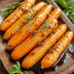 Für das Rezept benötigst du folgende Hauptzutaten: - 450 g Baby-Möhren, geschält - 30 ml Olivenöl - 45 ml Honig - 1 Teelöffel frischer Thymian, gehackt Diese Zutaten sind einfach zu finden und machen die Möhren süß und lecker. Die Baby-Möhren sind zart und harmonieren perfekt mit dem Honig. Neben den Hauptzutaten kommen noch einige Gewürze hinzu: - 1 Teelöffel Knoblauchpulver - Salz und Pfeffer nach Geschmack Das Olivenöl sorgt für eine schöne Röstaromen und hilft den Gewürzen, sich gut zu verbinden. Knoblauchpulver fügt einen interessanten Geschmack hinzu, der die Süße des Honigs ausgleicht. Um das Gericht noch schmackhafter zu machen, kannst du folgende optionale Zutaten verwenden: - 15 ml Balsamico-Glasur (optional, zum Beträufeln) - Frische Petersilie, gehackt (zum Garnieren) Die Balsamico-Glasur gibt einen zusätzlichen süß-sauren Kick. Petersilie bringt Farbe auf den Teller und einen frischen Geschmack. Du kannst das Rezept ganz nach deinem Geschmack anpassen. Wenn du mehr über die Zubereitung erfahren möchtest, schau dir das [Full Recipe] an. Zuerst musst du die Zutaten bereitstellen. Nimm 450 g Baby-Möhren und schäle sie. Dann stelle eine große Schüssel bereit. Füge 30 ml Olivenöl und 45 ml Honig hinzu. Der Honig gibt den Möhren einen süßen Geschmack. Hacke einen Teelöffel frischen Thymian und füge ihn zur Mischung. Zusammen mit einem Teelöffel Knoblauchpulver macht das die Möhren lecker. Vergiss nicht, Salz und Pfeffer nach Geschmack hinzuzufügen. Heize deinen Ofen auf 220 °C vor. Verteile die marinierten Möhren gleichmäßig auf einem Backblech. Achte darauf, dass sie in einer einzigen Schicht liegen. So garen sie gleichmäßig. Röste die Möhren für 20 bis 25 Minuten. Mische sie nach der Hälfte der Zeit, um sie gut zu bräunen. Die Möhren sind fertig, wenn sie zart und leicht karamellisiert sind. Um die besten Ergebnisse zu erzielen, achte auf die Hitze. Höhere Hitze hilft den Möhren, schneller zu karamellisieren. Verwende frischen Honig, um den besten Geschmack zu erreichen. Du kannst auch Balsamico-Glasur in den letzten fünf Minuten hinzufügen. Das gibt einen tollen Glanz und zusätzlichen Geschmack. Nach dem Rösten, lasse sie kurz abkühlen. Garniere die Möhren mit frischer Petersilie für einen schönen Farbkontrast. Diese einfache Zubereitung macht deine Honiggerösteten Möhren besonders schmackhaft. Du findest das vollständige Rezept [hier](#). Ein häufiger Fehler ist, die Möhren zu dicht auf das Blech zu legen. Wenn sie sich berühren, garen sie nicht gleichmäßig. Ein weiterer Fehler ist, die Möhren zu wenig zu würzen. Salz und Pfeffer sind wichtig. Sie heben den Geschmack von Honig und Thymian hervor. Achte darauf, dass du die Möhren rechtzeitig umdrehst. So wird jede Seite schön goldbraun. Um die Aromen der Möhren zu intensivieren, wähle frische Kräuter. Thymian, Rosmarin oder Petersilie passen gut. Du kannst auch etwas Zitrone hinzufügen. Der Saft bringt Frische. Ein wenig Balsamico-Glasur am Ende der Garzeit verstärkt die Süße. Die Mischung aus Honig und Balsamico gibt den Möhren eine tolle Tiefe. Probiere es aus und schmecke den Unterschied. Die Präsentation macht viel aus. Richte die Möhren auf einem schönen Teller an. Streue frisch gehackte Petersilie darüber. Das sorgt für Farbe und Frische. Du kannst zusätzlich etwas Honig darauf träufeln. Ein paar Tropfen Balsamico-Glasur machen das Ganze noch besser. Wenn du magst, füge geröstete Nüsse hinzu. Sie geben dem Gericht einen tollen Crunch. Diese kleinen Tricks machen deine honiggerösteten Möhren besonders lecker und ansprechend. {{image_4}} Honiggeröstete Möhren sind sehr anpassungsfähig. Du kannst verschiedene Kräuter verwenden, um den Geschmack zu ändern. Ich mag frischen Thymian, aber Rosmarin oder Oregano passen auch gut. Diese Kräuter bringen ein schönes Aroma. Probiere auch eine Mischung aus verschiedenen Kräutern für mehr Tiefe. Wenn du glutenfrei oder vegan kochen möchtest, ist das einfach. Verwende einfach Honigersatz oder Agavendicksaft. Diese Süßstoffe sind pflanzlich. Für die Gewürze kannst du sicherstellen, dass sie glutenfrei sind. So bleibt das Gericht für alle passend und lecker. Honiggeröstete Möhren harmonieren perfekt mit vielen anderen Gemüsesorten. Du kannst sie mit Rüben oder Pastinaken kombinieren. Diese Gemüse haben ähnliche Garzeiten. Sie bringen auch tolle Farben auf den Teller. Mische einfach die verschiedenen Gemüsesorten in der gleichen Schüssel und röste sie zusammen. So sparst du Zeit und schaffst ein buntes Gericht. Für die genauen Schritte zur Zubereitung empfehle ich die [Full Recipe]. Hier findest du alles, was du brauchst. Wenn du nach dem Essen noch Reste hast, bewahre sie in einem luftdichten Behälter auf. Lass die Möhren zuerst auf Raumtemperatur abkühlen. So bleiben sie frisch und lecker. Du kannst sie bis zu drei Tage im Kühlschrank lagern. Um die Möhren wieder aufzuwärmen, nutze den Ofen oder die Mikrowelle. Im Ofen, stelle ihn auf 180°C und erwärme die Möhren für etwa 10 Minuten. In der Mikrowelle dauert es nur etwa 2-3 Minuten. Achte darauf, dass sie gleichmäßig warm werden. Im Kühlschrank halten sich die Honiggerösteten Möhren bis zu drei Tage. Wenn du sie länger aufbewahren möchtest, friere sie ein. In der Gefriertruhe bleiben sie bis zu drei Monate frisch. Achte darauf, sie in einem geeigneten Behälter zu lagern, damit sie nicht gefrieren. Honiggeröstete Möhren sind in einem luftdichten Behälter bis zu fünf Tage haltbar. Du kannst sie im Kühlschrank aufbewahren. Achte darauf, dass sie gut abgekühlt sind, bevor du sie lagerst. Wenn du sie länger aufbewahren möchtest, friere sie ein. So bleiben ihre Aromen und Texturen erhalten. Ja, du kannst frische Möhren verwenden! Schneide sie in gleichmäßige Stücke. So stellen sie sicher, dass sie gleichmäßig garen. Baby-Möhren sind süßer und zarter, aber frische Möhren bieten einen tollen Geschmack. Die Zubereitung bleibt gleich. Honig hat viele Vorteile. Er wirkt als natürlicher Süßstoff und hat entzündungshemmende Eigenschaften. Karotten sind reich an Vitaminen, besonders Vitamin A. Dieses Vitamin unterstützt die Augen und das Immunsystem. Zusammen bieten sie eine gesunde und leckere Beilage. Sie machen dein Gericht nicht nur schmackhaft, sondern auch nährstoffreich. Wenn du die Honiggerösteten Möhren selbst zubereiten möchtest, schau dir das [Full Recipe] an. Honiggeröstete Möhren sind einfach und schmackhaft. Wir haben die Zutaten, die Zubereitung und Tipps besprochen. Achte darauf, die Möhren gleichmäßig zu schneiden. So karamellisieren sie gut. Experimentiere mit verschiedenen Kräutern und Aromen, um neue Geschmäcker zu finden. Reste kannst du einfach lagern und aufwärmen. Diese Möhren sind nicht nur lecker, sondern auch gesund. Du kannst frische Möhren verwenden und viele Vorteile genießen. Probiere die Rezepte und entdecke deine Lieblingsvariationen.