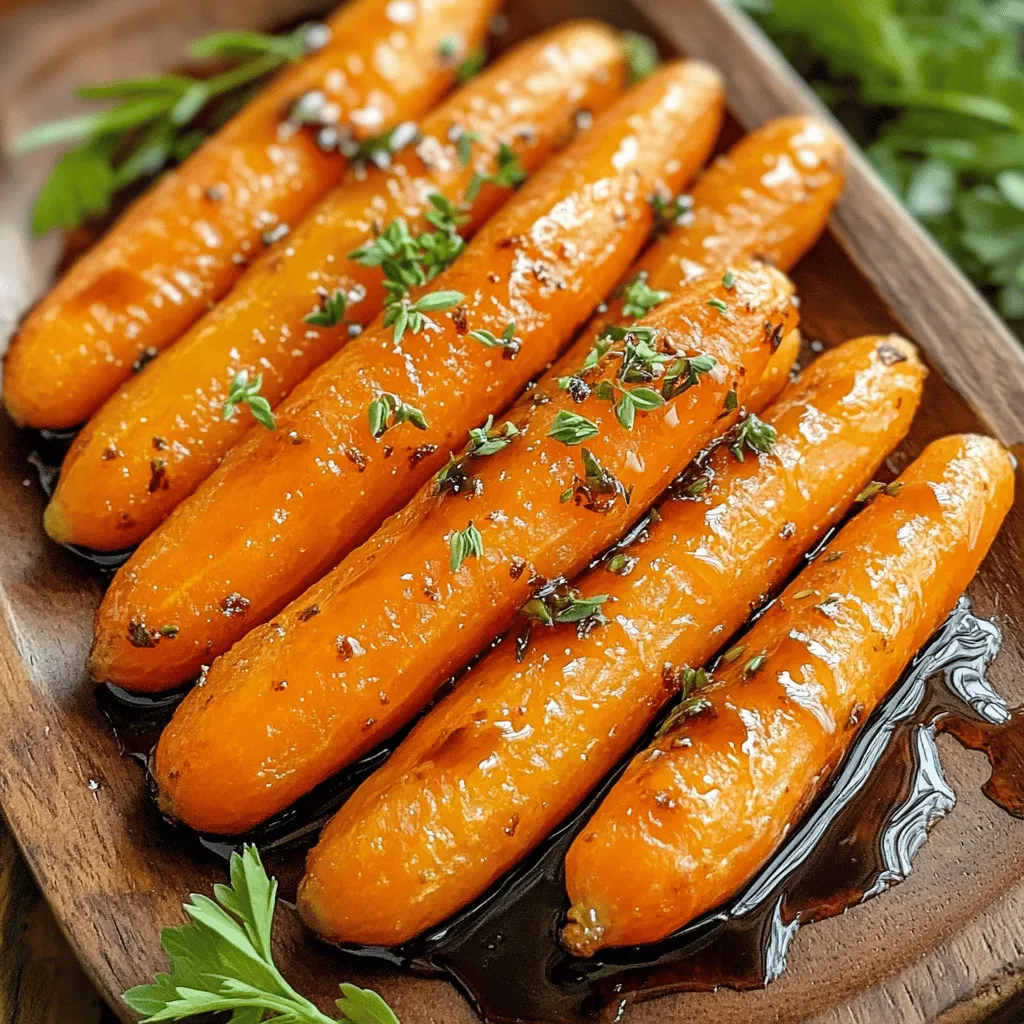Für das Rezept benötigst du folgende Hauptzutaten: - 450 g Baby-Möhren, geschält - 30 ml Olivenöl - 45 ml Honig - 1 Teelöffel frischer Thymian, gehackt Diese Zutaten sind einfach zu finden und machen die Möhren süß und lecker. Die Baby-Möhren sind zart und harmonieren perfekt mit dem Honig. Neben den Hauptzutaten kommen noch einige Gewürze hinzu: - 1 Teelöffel Knoblauchpulver - Salz und Pfeffer nach Geschmack Das Olivenöl sorgt für eine schöne Röstaromen und hilft den Gewürzen, sich gut zu verbinden. Knoblauchpulver fügt einen interessanten Geschmack hinzu, der die Süße des Honigs ausgleicht. Um das Gericht noch schmackhafter zu machen, kannst du folgende optionale Zutaten verwenden: - 15 ml Balsamico-Glasur (optional, zum Beträufeln) - Frische Petersilie, gehackt (zum Garnieren) Die Balsamico-Glasur gibt einen zusätzlichen süß-sauren Kick. Petersilie bringt Farbe auf den Teller und einen frischen Geschmack. Du kannst das Rezept ganz nach deinem Geschmack anpassen. Wenn du mehr über die Zubereitung erfahren möchtest, schau dir das [Full Recipe] an. Zuerst musst du die Zutaten bereitstellen. Nimm 450 g Baby-Möhren und schäle sie. Dann stelle eine große Schüssel bereit. Füge 30 ml Olivenöl und 45 ml Honig hinzu. Der Honig gibt den Möhren einen süßen Geschmack. Hacke einen Teelöffel frischen Thymian und füge ihn zur Mischung. Zusammen mit einem Teelöffel Knoblauchpulver macht das die Möhren lecker. Vergiss nicht, Salz und Pfeffer nach Geschmack hinzuzufügen. Heize deinen Ofen auf 220 °C vor. Verteile die marinierten Möhren gleichmäßig auf einem Backblech. Achte darauf, dass sie in einer einzigen Schicht liegen. So garen sie gleichmäßig. Röste die Möhren für 20 bis 25 Minuten. Mische sie nach der Hälfte der Zeit, um sie gut zu bräunen. Die Möhren sind fertig, wenn sie zart und leicht karamellisiert sind. Um die besten Ergebnisse zu erzielen, achte auf die Hitze. Höhere Hitze hilft den Möhren, schneller zu karamellisieren. Verwende frischen Honig, um den besten Geschmack zu erreichen. Du kannst auch Balsamico-Glasur in den letzten fünf Minuten hinzufügen. Das gibt einen tollen Glanz und zusätzlichen Geschmack. Nach dem Rösten, lasse sie kurz abkühlen. Garniere die Möhren mit frischer Petersilie für einen schönen Farbkontrast. Diese einfache Zubereitung macht deine Honiggerösteten Möhren besonders schmackhaft. Du findest das vollständige Rezept [hier](#). Ein häufiger Fehler ist, die Möhren zu dicht auf das Blech zu legen. Wenn sie sich berühren, garen sie nicht gleichmäßig. Ein weiterer Fehler ist, die Möhren zu wenig zu würzen. Salz und Pfeffer sind wichtig. Sie heben den Geschmack von Honig und Thymian hervor. Achte darauf, dass du die Möhren rechtzeitig umdrehst. So wird jede Seite schön goldbraun. Um die Aromen der Möhren zu intensivieren, wähle frische Kräuter. Thymian, Rosmarin oder Petersilie passen gut. Du kannst auch etwas Zitrone hinzufügen. Der Saft bringt Frische. Ein wenig Balsamico-Glasur am Ende der Garzeit verstärkt die Süße. Die Mischung aus Honig und Balsamico gibt den Möhren eine tolle Tiefe. Probiere es aus und schmecke den Unterschied. Die Präsentation macht viel aus. Richte die Möhren auf einem schönen Teller an. Streue frisch gehackte Petersilie darüber. Das sorgt für Farbe und Frische. Du kannst zusätzlich etwas Honig darauf träufeln. Ein paar Tropfen Balsamico-Glasur machen das Ganze noch besser. Wenn du magst, füge geröstete Nüsse hinzu. Sie geben dem Gericht einen tollen Crunch. Diese kleinen Tricks machen deine honiggerösteten Möhren besonders lecker und ansprechend. {{image_4}} Honiggeröstete Möhren sind sehr anpassungsfähig. Du kannst verschiedene Kräuter verwenden, um den Geschmack zu ändern. Ich mag frischen Thymian, aber Rosmarin oder Oregano passen auch gut. Diese Kräuter bringen ein schönes Aroma. Probiere auch eine Mischung aus verschiedenen Kräutern für mehr Tiefe. Wenn du glutenfrei oder vegan kochen möchtest, ist das einfach. Verwende einfach Honigersatz oder Agavendicksaft. Diese Süßstoffe sind pflanzlich. Für die Gewürze kannst du sicherstellen, dass sie glutenfrei sind. So bleibt das Gericht für alle passend und lecker. Honiggeröstete Möhren harmonieren perfekt mit vielen anderen Gemüsesorten. Du kannst sie mit Rüben oder Pastinaken kombinieren. Diese Gemüse haben ähnliche Garzeiten. Sie bringen auch tolle Farben auf den Teller. Mische einfach die verschiedenen Gemüsesorten in der gleichen Schüssel und röste sie zusammen. So sparst du Zeit und schaffst ein buntes Gericht. Für die genauen Schritte zur Zubereitung empfehle ich die [Full Recipe]. Hier findest du alles, was du brauchst. Wenn du nach dem Essen noch Reste hast, bewahre sie in einem luftdichten Behälter auf. Lass die Möhren zuerst auf Raumtemperatur abkühlen. So bleiben sie frisch und lecker. Du kannst sie bis zu drei Tage im Kühlschrank lagern. Um die Möhren wieder aufzuwärmen, nutze den Ofen oder die Mikrowelle. Im Ofen, stelle ihn auf 180°C und erwärme die Möhren für etwa 10 Minuten. In der Mikrowelle dauert es nur etwa 2-3 Minuten. Achte darauf, dass sie gleichmäßig warm werden. Im Kühlschrank halten sich die Honiggerösteten Möhren bis zu drei Tage. Wenn du sie länger aufbewahren möchtest, friere sie ein. In der Gefriertruhe bleiben sie bis zu drei Monate frisch. Achte darauf, sie in einem geeigneten Behälter zu lagern, damit sie nicht gefrieren. Honiggeröstete Möhren sind in einem luftdichten Behälter bis zu fünf Tage haltbar. Du kannst sie im Kühlschrank aufbewahren. Achte darauf, dass sie gut abgekühlt sind, bevor du sie lagerst. Wenn du sie länger aufbewahren möchtest, friere sie ein. So bleiben ihre Aromen und Texturen erhalten. Ja, du kannst frische Möhren verwenden! Schneide sie in gleichmäßige Stücke. So stellen sie sicher, dass sie gleichmäßig garen. Baby-Möhren sind süßer und zarter, aber frische Möhren bieten einen tollen Geschmack. Die Zubereitung bleibt gleich. Honig hat viele Vorteile. Er wirkt als natürlicher Süßstoff und hat entzündungshemmende Eigenschaften. Karotten sind reich an Vitaminen, besonders Vitamin A. Dieses Vitamin unterstützt die Augen und das Immunsystem. Zusammen bieten sie eine gesunde und leckere Beilage. Sie machen dein Gericht nicht nur schmackhaft, sondern auch nährstoffreich. Wenn du die Honiggerösteten Möhren selbst zubereiten möchtest, schau dir das [Full Recipe] an. Honiggeröstete Möhren sind einfach und schmackhaft. Wir haben die Zutaten, die Zubereitung und Tipps besprochen. Achte darauf, die Möhren gleichmäßig zu schneiden. So karamellisieren sie gut. Experimentiere mit verschiedenen Kräutern und Aromen, um neue Geschmäcker zu finden. Reste kannst du einfach lagern und aufwärmen. Diese Möhren sind nicht nur lecker, sondern auch gesund. Du kannst frische Möhren verwenden und viele Vorteile genießen. Probiere die Rezepte und entdecke deine Lieblingsvariationen.