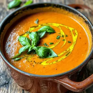 Um die beste cremige Tomaten-Basilikum-Suppe zu machen, brauchst du eine handvoll frischer Zutaten. Hier sind die Hauptzutaten: - 2 Esslöffel Olivenöl - 1 mittelgroße Zwiebel, gewürfelt - 3 Knoblauchzehen, fein gehackt - 2 Dosen (je 400 g) passierte Tomaten - 500 ml Gemüsebrühe - 1 Teelöffel Zucker - Salz und Pfeffer nach Geschmack - 125 ml Sahne oder Kokoscreme - 1 Tasse frische Basilikumblätter, grob gehackt - 1 Teelöffel getrockneter Oregano - Frische Basilikumblätter zur Garnierung (optional) Diese Zutaten sorgen für einen tiefen, reichen Geschmack. Die Sahne macht die Suppe schön cremig. Die Gewürze und Kräuter bringen die Suppe zum Leben. Du kannst mit Salz und Pfeffer spielen, um die Aromen zu verstärken. Der Zucker hilft, die Säure der Tomaten auszugleichen. Basilikum ist das Herzstück dieser Suppe. Es gibt der Suppe ein frisches und aromatisches Gefühl. Oregano fügt eine feine Note hinzu, die gut zu Tomaten passt. Du kannst die Suppe leicht anpassen. Hier sind einige Ideen: - Gemüse: Füge Karotten oder Sellerie für mehr Textur hinzu. - Käse: Parmesan oder Feta oben drauf geben kann die Suppe reichhaltiger machen. - Würze: Ein Spritzer Chiliöl bringt einen scharfen Kick. - Nüsse: Cashews oder Mandeln können für eine cremige, nussige Note sorgen. Mit diesen Variationen machst du die Suppe zu deinem eigenen Gericht. Du kannst sie nach deinem Geschmack gestalten und immer wieder neu entdecken. Für die vollständige Anleitung, siehe die [Full Recipe]. Die Zubereitung der cremigen Tomaten-Basilikum-Suppe ist einfach. Du benötigst nur 10 Minuten für die Vorbereitung. Beginne damit, die Zwiebel zu würfeln und den Knoblauch fein zu hacken. Diese beiden Zutaten sorgen für einen tollen Geschmack. Erhitze das Olivenöl in einem großen Topf bei mittlerer Hitze. Füge dann die Zwiebel hinzu und dünste sie, bis sie weich ist. Das dauert etwa 5 Minuten. Danach gib den gehackten Knoblauch hinein und brate ihn kurz an. So entfaltet sich das Aroma gut. Jetzt geht es ans Kochen! Gieße die passierten Tomaten und die Gemüsebrühe in den Topf. Füge einen Teelöffel Zucker hinzu, um die Säure der Tomaten auszugleichen. Mit Salz und Pfeffer würzen, um den Geschmack zu verbessern. Lasse die Mischung dann auf kleiner Flamme etwa 15 bis 20 Minuten köcheln. So können sich die Aromen wunderbar verbinden. Rühre zwischendurch um, damit nichts anbrennt. Nachdem die Suppe gekocht hat, nimm den Topf vom Herd. Jetzt kommt der spannende Teil! Rühre die Sahne oder Kokoscreme ein. Füge dann die gehackten Basilikumblätter und den getrockneten Oregano hinzu. Püriere die Suppe mit einem Stabmixer, bis sie cremig ist. Wenn du keinen Stabmixer hast, kannst du die Suppe in einem Standmixer pürieren. Achte darauf, das Ganze vorsichtig zu machen. Probiere die Suppe und passe die Gewürze an. Stelle den Topf dann wieder auf niedrige Hitze und erwärme die Suppe für weitere 5 Minuten. Serviere sie heiß und garniere sie mit frischen Basilikumblättern. Für das vollständige Rezept, sieh dir die [Full Recipe] an. Ein häufiger Fehler ist, die Zwiebeln zu lange zu braten. Sie sollten weich, aber nicht braun sein. Achte darauf, den Knoblauch nicht zu verbrennen. Er sollte nur kurz mitbraten, um seinen Geschmack freizugeben. Wenn du die passierten Tomaten hinzufügst, rühre gut um. Das verhindert, dass sie anbrennen. Vergiss nicht, die Sahne am Ende hinzuzufügen. So bleibt die Suppe schön cremig. Die richtige Balance der Gewürze ist wichtig. Du kannst Salz und Pfeffer nach Geschmack hinzufügen. Ein Teelöffel Zucker hilft, die Säure der Tomaten auszugleichen. Experimentiere auch mit anderen Kräutern. Thymian oder Basilikum geben der Suppe eine neue Note. Für eine schärfere Variante kannst du eine Prise Cayennepfeffer hinzufügen. Probiere die Suppe immer wieder und passe die Gewürze an. Serviere die Suppe heiß in tiefen Tellern. Ein Spritzer Olivenöl oben drauf sieht toll aus. Frische Basilikumblätter sind eine schöne Garnitur. Dazu passen knuspriges Brot oder ein einfacher Salat. Ein gegrillter Käse ist eine tolle Beilage. Er ergänzt die Suppe perfekt. Für mehr Ideen schau dir das [Full Recipe] an. {{image_4}} Um die Suppe vegan zu machen, ersetze die Sahne durch Kokoscreme. Diese bringt eine feine Süße und cremige Textur. Du kannst auch Mandelmilch oder Cashew-Sahne verwenden. Diese Optionen sind leicht und lecker. Sie geben der Suppe einen neuen Geschmack. Du wirst die Vielfalt lieben! Um die Suppe spannender zu machen, füge etwas Chili oder Paprika hinzu. Diese geben einen schönen Kick. Auch ein Schuss Balsamico-Essig kann die Aromen vertiefen. Für mehr Textur, kannst du gewürfelte Karotten oder Sellerie dazugeben. Diese Zutaten machen die Suppe sättigender und bunter. Wenn du die Kalorien reduzieren willst, verwende fettarme Brühe und weniger Sahne. Du kannst auch mehr Gemüse wie Zucchini oder Spinat hinzufügen. Diese machen die Suppe leicht und nahrhaft. So bleibt der Geschmack toll, ohne zu schwer zu sein. Probier diese Tipps aus, um deine eigene gesunde Version zu kreieren. Für das vollständige Rezept, schau dir die cremige Tomaten-Basilikum Freude an! Um die cremige Tomaten-Basilikum-Suppe frisch zu halten, lass sie zuerst abkühlen. Fülle die Suppe in einen luftdichten Behälter. Stelle sicher, dass der Deckel gut schließt. So bleibt die Suppe bis zu fünf Tage im Kühlschrank frisch. Wenn du die Suppe mehrmals aufwärmst, achte darauf, sie nur einmal zu erhitzen. Dies hilft, die Qualität zu bewahren. Einfrieren ist eine tolle Option, wenn du Reste hast. Teile die Suppe in Portionen auf. Verwende gefriergeeignete Behälter oder Beutel. Achte darauf, etwas Platz oben zu lassen. Das hilft, die Ausdehnung beim Gefrieren zu vermeiden. Zum Auftauen, lege die gefrorenen Portionen über Nacht in den Kühlschrank. Du kannst die Suppe auch in der Mikrowelle auftauen. Rühre sie gut durch, bevor du sie erhitzt. Die Haltbarkeit der Suppe ist wichtig. Im Kühlschrank hält sie sich bis zu fünf Tage. Im Gefrierfach bleibt sie bis zu drei Monate gut. Um die Frische zu bewahren, achte darauf, dass der Behälter sauber ist. Vermeide, die Suppe mit schmutzigen Löffeln zu entnehmen. So bleibt der Geschmack und die Qualität erhalten. Wenn du die Suppe wieder aufwärmst, achte darauf, sie gut zu erhitzen. So schmeckt sie wie frisch zubereitet. Für das vollständige Rezept, schau dir die [Full Recipe] an. Du kannst die Suppe im Kühlschrank bis zu fünf Tage aufbewahren. Stelle sicher, dass sie in einem luftdichten Behälter ist. Achte darauf, die Suppe gut abzukühlen, bevor du sie in den Kühlschrank stellst. Wenn du die Suppe länger aufbewahren willst, friere sie ein. Sie bleibt bis zu drei Monate im Gefrierschrank frisch. Ja, du kannst die Suppe im Voraus zubereiten. Das macht das Kochen einfacher. Bereite sie einfach einen Tag vorher zu und lass sie im Kühlschrank ruhen. Die Aromen entwickeln sich so noch besser. Erhitze die Suppe vor dem Servieren auf dem Herd oder in der Mikrowelle. Es gibt viele leckere Begleiter zur Suppe. Ein frisches Baguette passt perfekt. Du kannst auch gegrillten Käse oder knusprige Croutons hinzufügen. Ein einfacher Salat macht das Essen komplett. Für einen besonderen Touch kannst du frische Basilikumblätter als Garnitur verwenden. Wenn du mehr Ideen brauchst, schau dir das [Full Recipe] an. Die cremige Tomaten-Basilikum-Suppe ist einfach und lecker. Wir haben die besten Zutaten, Schritte und Tipps dafür besprochen. Mit Variationen gibt es für jeden Geschmack etwas. Achten Sie auf die Lagerung, um die Frische zu bewahren. Ich hoffe, die Informationen helfen Ihnen, eine großartige Suppe zu kochen. Kochen macht Spaß und bringt Freude! Probieren Sie die Tipps aus und genießen Sie Ihre Suppe in vollen Zügen.