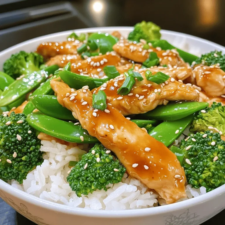 Für eine leckere Teriyaki-Hähnchen-Reisbowl benötigst du folgende Hauptzutaten: - 2 Hähnchenbrustfilets ohne Haut und Knochen - 1 Tasse Jasminreis - 1 ½ Tassen Wasser oder Hühnerbrühe - 1 Esslöffel Olivenöl Diese Zutaten sind wichtig, um das Gericht herzhaft und schmackhaft zu machen. Das Hähnchen liefert die Proteine, während der Jasminreis eine tolle Basis bietet. Für den einzigartigen Geschmack der Teriyaki-Sauce brauchst du: - ½ Tasse Sojasauce (mit wenig Natrium) - 2 Esslöffel Honig oder Ahornsirup - 1 Esslöffel Reisessig - 1 Teelöffel frisch geriebener Ingwer - 2 Knoblauchzehen, gehackt Diese Gewürze bringen Süße und Umami in dein Gericht. Die Kombination aus Ingwer und Knoblauch sorgt für Frische und Tiefe im Geschmack. Zur Garnierung und für zusätzliche Nährstoffe empfehle ich: - 1 Esslöffel Sesamsamen - 2 Frühlingszwiebeln, zum Garnieren - Gedämpfter Brokkoli oder Zuckerschoten als Beilage Das Gemüse bringt Farbe und Textur in die Bowl. Frühlingszwiebeln fügen einen tollen Crunch hinzu, während Brokkoli oder Zuckerschoten für einen gesunden Touch sorgen. Für das vollständige Rezept, schau dir die [Full Recipe] an. Um den perfekten Jasminreis zu kochen, spüle ihn zuerst unter kaltem Wasser. Das Wasser sollte klar sein. Nimm dann einen Topf und gib den Reis mit 1 ½ Tassen Wasser oder Hühnerbrühe hinein. Bringe alles zum Kochen. Reduziere die Hitze und decke den Topf ab. Lasse den Reis 15 Minuten köcheln, bis er weich ist. Danach lockere den Reis mit einer Gabel auf und stelle ihn zur Seite. Während der Reis kocht, schneide die Hähnchenbrustfilets in dünne Streifen. Tupfe die Hähnchenstücke mit einem Küchentuch trocken. So bräunen sie besser. In einer großen Pfanne erhitze 1 Esslöffel Olivenöl bei mittlerer bis hoher Hitze. Füge die Hähnchenstreifen hinzu und brate sie für etwa 5-7 Minuten. Sie sollten goldbraun und gut durchgegart sein. Für die Teriyaki-Sauce nimm eine kleine Schüssel. Mische ½ Tasse Sojasauce, 2 Esslöffel Honig oder Ahornsirup, 1 Esslöffel Reisessig, 1 Teelöffel frisch geriebenen Ingwer und 2 gehackte Knoblauchzehen gut zusammen. Wenn das Hähnchen fertig ist, gieße die Teriyaki-Sauce über das gebratene Hähnchen in der Pfanne. Lasse die Sauce für 2-3 Minuten köcheln, bis sie leicht eindickt. Jetzt sind alle Zutaten bereit für die Bowls! Du kannst das Rezept für die vollständige Anleitung nutzen. Um perfekten Reis zu kochen, spüle den Jasminreis gut ab. Das Wasser sollte klar sein, damit der Reis nicht klebrig wird. Für 1 Tasse Reis verwende 1,5 Tassen Wasser oder Hühnerbrühe. Koche den Reis zuerst auf, dann reduziere die Hitze und decke den Topf ab. Lass den Reis etwa 15 Minuten köcheln. Am Ende lockere den Reis mit einer Gabel auf. So bleibt er locker und luftig. Für saftiges Hähnchen ist es wichtig, die Stücke gut abzutrocknen. Verwende Küchenpapier, um überschüssige Feuchtigkeit zu entfernen. Erhitze das Olivenöl in einer großen Pfanne. Die Hähnchenstreifen sollten nicht zu dicht in der Pfanne liegen. So braten sie gleichmäßig. Brate das Hähnchen etwa 5-7 Minuten, bis es goldbraun ist und keine rosa Stellen mehr sichtbar sind. Die Teriyaki-Sauce kann leicht variiert werden. Du kannst zum Beispiel mehr Honig für eine süßere Note hinzufügen. Oder füge etwas Chili hinzu, wenn du es schärfer magst. Für eine fruchtige Variante kannst du Ananassaft verwenden. Experimentiere mit verschiedenen Kombinationen, um deinen perfekten Geschmack zu finden. Deine Sauce wird so einzigartig wie du! {{image_4}} Eine vegetarische Version der Teriyaki-Reisbowl ist einfach und lecker. Statt Hähnchen kannst du Tofu verwenden. Tofu nimmt die Aromen gut auf. Schneide den Tofu in Würfel und brate ihn goldbraun. Verwende die gleiche Teriyaki-Sauce wie im Rezept. Füge frisches Gemüse wie Paprika und Karotten hinzu. Das sorgt für noch mehr Geschmack und Farbe. Für Abwechslung kannst du auch andere Proteine nutzen. Zum Beispiel Lachs oder Garnelen. Lachs hat einen feinen Geschmack und passt gut zur Teriyaki-Sauce. Brate den Lachs einfach in der Pfanne. Garnelen sind schnell zubereitet und brauchen nur ein paar Minuten. Beide Optionen bieten eine tolle Möglichkeit, dein Gericht zu variieren. Die Basis der Bowl ist der Reis, aber du kannst auch andere Optionen ausprobieren. Quinoa ist eine gesunde Wahl. Es ist reich an Proteinen und gibt der Bowl eine andere Textur. Blumenkohlreis ist eine tolle glutenfreie Option. Er hat weniger Kohlenhydrate und ist leicht zuzubereiten. Alles, was du tun musst, ist, Blumenkohl zu zerkleinern und kurz zu garen. So kannst du deine Teriyaki-Bowl nach deinem Geschmack gestalten. Für das vollständige Rezept schaue dir die [Full Recipe] an. Um deine Teriyaki-Hähnchen-Reisbowl frisch zu halten, lagere sie in einem luftdichten Behälter. Lass die Bowl vollständig abkühlen, bevor du sie verschließt. So bleibt der Reis fluffig und das Hähnchen saftig. Du kannst die Bowls im Kühlschrank bis zu drei Tage aufbewahren. Wenn du bereit bist, die Bowls zu genießen, erwärme sie einfach in der Mikrowelle. Stelle die Mikrowelle auf mittlere Hitze und erhitze die Bowl für 1 bis 2 Minuten. Rühre die Bowl zwischendurch um, damit alles gleichmäßig warm wird. Du kannst auch etwas Wasser hinzufügen, um den Reis feucht zu halten. Die Hauptzutaten wie Hähnchen und Reis bleiben im Kühlschrank etwa 3 bis 4 Tage frisch. Die Teriyaki-Sauce hält sich in einem verschlossenen Glas im Kühlschrank bis zu zwei Wochen. Achte darauf, die Zutaten gut zu überprüfen, bevor du sie verwendest, um die beste Qualität sicherzustellen. Um Teriyaki-Hähnchen-Reisbowl zu Hause zu machen, folgen Sie diesen Schritten: 1. Kochen Sie den Jasminreis in Wasser oder Hühnerbrühe. 2. Schneiden Sie die Hähnchenbrustfilets in dünne Streifen. 3. Mischen Sie die Sojasauce, Honig, Reisessig, Ingwer und Knoblauch in einer Schüssel. 4. Braten Sie das Hähnchen in Olivenöl bis es goldbraun ist. 5. Gießen Sie die Sauce über das Hähnchen und lassen Sie es leicht eindicken. 6. Servieren Sie den Reis mit dem Hähnchen und garnieren Sie mit Sesamsamen und Frühlingszwiebeln. Das Ganze dauert etwa 35 Minuten. Diese Schritte sind einfach und machen großen Spaß! Zu Ihrer Teriyaki-Hähnchen-Reisbowl passen viele Beilagen. Hier sind einige meiner Favoriten: - Gedämpfter Brokkoli - Zuckerschoten - Gegrilltes Gemüse - Salat mit Sesam-Dressing Diese Beilagen bringen Farbe und Nährstoffe auf den Tisch. Sie ergänzen die Aromen der Bowl perfekt. Ja, Sie können die Teriyaki-Sauce im Voraus zubereiten! Mischen Sie einfach die Zutaten und bewahren Sie die Sauce im Kühlschrank auf. Sie bleibt bis zu einer Woche frisch. Vor der Verwendung können Sie die Sauce leicht erwärmen. So sparen Sie Zeit, wenn Sie die Bowl zubereiten. Eine Teriyaki-Hähnchen-Reisbowl ist einfach und lecker. Wir haben die Hauptzutaten, wichtige Gewürze und Gemüse behandelt. Ich habe Ihnen eine Schritt-für-Schritt-Anleitung zum Kochen gegeben. Tipps für perfekte Ergebnisse und Variationen für Vegetarier und andere Proteine wurden auch vorgestellt. Außerdem erinnere ich daran, wie man Bowls richtig lagert und aufwärmt. Eine Teriyaki-Bowl ist vielseitig und bringt Freude in die Küche. Probieren Sie es aus und genießen Sie Ihre eigene Kreation!