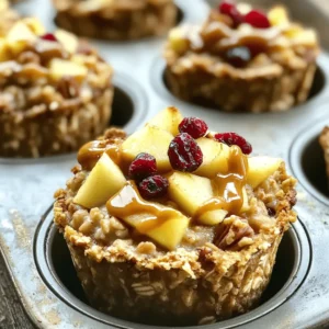 Für unsere gebackenen Haferflocken-Muffins benötigst du: - 2 Tassen zarte Haferflocken - 2 Tassen Mandelmilch (oder andere Milch nach Wahl) - 2 große Eier Diese Hauptzutaten bilden die Basis der Muffins. Die Haferflocken geben dir gesunde Ballaststoffe. Die Eier sorgen für eine schöne Textur und die Mandelmilch fügt Cremigkeit hinzu. Zusätzlich brauchst du: - 1 Teelöffel Backpulver - 1 Teelöffel Zimt - ¼ Tasse Ahornsirup (oder Honig) Das Backpulver lässt die Muffins schön aufgehen. Der Zimt bringt Wärme und Geschmack. Ahornsirup oder Honig süßen die Muffins auf natürliche Weise. Für noch mehr Geschmack und Nährstoffe empfehle ich: - 1 Apfel (gewürfelt) - ½ Tasse gehackte Nüsse - ½ Tasse Trockenfrüchte Der Apfel macht die Muffins saftig. Die Nüsse fügen Crunch hinzu, und die Trockenfrüchte bringen eine süße Note. Du kannst auch andere Früchte verwenden, die dir gefallen. Für das vollständige Rezept, schau dir die Anleitung unter "Full Recipe" an. Heize den Ofen auf 175°C (350°F) vor. Fette ein Muffinblech leicht ein oder lege es mit Förmchen aus. So bleibt nichts kleben und die Muffins lassen sich gut herausnehmen. Mische die Haferflocken, das Backpulver, den Zimt und das Salz in einer großen Schüssel. Diese Mischung gibt den Muffins ihren tollen Geschmack und die perfekte Textur. In einer separaten Schüssel verquirlst du die Mandelmilch, die Eier, den Ahornsirup und den Vanilleextrakt. Das sorgt für eine süße und feuchte Basis. Gieße die feuchten Zutaten in die trockenen Zutaten. Rühre vorsichtig um, bis alles gerade so verbunden ist. Füge die gewürfelten Äpfel, die gehackten Nüsse und die Trockenfrüchte hinzu. Hebe alles vorsichtig unter, um eine gleichmäßige Verteilung zu erreichen. Teile die Mischung gleichmäßig auf die vorbereiteten Muffinförmchen auf. Fülle sie etwa zu ¾ voll. Backe die Muffins im Ofen für 20-25 Minuten. Sie sind fertig, wenn sie fest sind und oben leicht goldbraun strahlen. - Überprüfe die Muffins auf Festigkeit und Goldbraunheit. Sie sollten leicht nachgeben, aber nicht matschig sein. - Lass die Muffins etwas abkühlen, bevor du sie aus dem Blech nimmst. So bleiben sie ganz und zerfallen nicht. - Serviere warm mit Nussbutter und frischem Obst. Das macht die Muffins noch schmackhafter. - Verwende ansprechende Behälter für eine schöne Präsentation. Ein hübsches Geschirr macht das Essen noch mehr Freude. - Nicht zu lange rühren, um die Muffins luftig zu halten. Wenn du die Mischung zu fest machst, werden sie schwer und dicht. - Achte auf die genaue Backzeit. Überbackene Muffins können trocken werden. Halte die Zeit im Auge, um beste Ergebnisse zu erzielen. {{image_4}} Du kannst viele Früchte für deine Baked Oatmeal Cups nutzen. Bananen sind eine tolle Wahl. Sie machen die Muffins süß und weich. Beeren wie Erdbeeren oder Heidelbeeren bringen Farbe und Frische. Du kannst auch pürierten Kürbis hinzufügen. Dies gibt einen herbstlichen Geschmack und ist sehr gesund. Wenn du Nüsse nicht magst oder Allergien hast, probiere Samen. Sonnenblumenkerne oder Kürbiskerne sind gute Optionen. Sie geben einen tollen Crunch. Für eine süße Variante füge Schokoladenstückchen hinzu. Diese kleinen Leckerbissen schmelzen beim Backen und machen die Muffins noch köstlicher. Baked Oatmeal Cups können auch glutenfrei sein. Nutze glutenfreie Haferflocken. Diese sind leicht zu finden und schmecken gut. Wenn du keine Eier verwenden möchtest, ersetze sie durch Apfelmus oder Leinsamen. Diese Zutaten binden die Mischung und machen die Muffins lecker. Mit diesen Variationen kannst du die Baked Oatmeal Cups immer wieder neu erfinden. So bleibt das Rezept spannend und lecker. Schau dir das [Full Recipe] an, um deine eigenen Kreationen zu starten! Bewahre die Muffins in einem luftdichten Behälter auf. So bleiben sie frisch. Sie halten sich bis zu einer Woche im Kühlschrank. Das macht sie perfekt für schnelle Snacks. Muffins können für längere Haltbarkeit eingefroren werden. Du kannst sie einfach in einen Gefrierbeutel legen. Vor dem Verzehr einfach auftauen oder kurz aufwärmen. Das ist eine tolle Option für Meal Prep. Verwende die Mikrowelle oder den Ofen zum sanften Aufwärmen. Das sorgt dafür, dass sie wieder lecker schmecken. Obst- und Nussbeläge erst nach dem Aufwärmen hinzufügen. So bleiben sie frisch und knackig. Die Muffins halten sich im Kühlschrank bis zu einer Woche. Wenn du sie im Gefrierschrank lagerst, bleiben sie bis zu drei Monate frisch. Das ist perfekt, wenn du einen schnellen Snack brauchst. Ja, du kannst den Zimt weglassen. Du kannst ihn durch andere Gewürze wie Muskatnuss oder Kreppelgewürz ersetzen. So kannst du die Muffins nach deinem Geschmack anpassen. Ja, du kannst die Muffins vegan machen. Ersetze die Eier und Milch mit pflanzlichen Alternativen. So bleiben sie lecker und gesund. Ja, das ist möglich! Ersetze den Zucker durch reife Bananen oder ungesüßtes Apfelmus. So bekommst du eine natürliche Süße ohne zusätzlichen Zucker. Du hast jetzt alle wichtigen Punkte für die perfekten Haferflocken-Muffins. Wir haben die Hauptzutaten, die Schritt-für-Schritt-Anleitung und Tipps für leckere Ergebnisse besprochen. Variiere die Zutaten nach deinem Geschmack und lager die Muffins clever. Denke daran, dass du die Muffins einfach anpassen kannst, um deine Vorlieben zu erfüllen. Ob für das Frühstück oder als Snack, sie sind lecker und gesund. Viel Spaß beim Backen und Genießen!