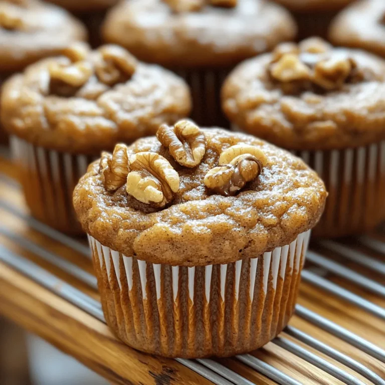 Für die Bananen-Nuss-Protein-Muffins brauchst du: - 2 große reife Bananen, gut zerdrückt - 1 Tasse Haferflocken (gerollt) - 1/2 Tasse Mandelmehl - 1/2 Tasse Vanille-Proteinpulver - 1/4 Tasse Honig oder Ahornsirup - 1/3 Tasse Mandelmilch (oder Milch nach Wahl) - 1/4 Tasse gehackte Walnüsse - 1 Teelöffel Backpulver - 1/2 Teelöffel Natron - 1/2 Teelöffel Zimt - 1/4 Teelöffel Salz - Optional: Schokoladenstückchen für zusätzlichen Genuss Diese Zutaten sind einfach zu finden. Du kannst sie in jedem Supermarkt kaufen. Mandelmehl ist eine großartige Option. Es hat weniger Kohlenhydrate als normales Mehl. Es gibt den Muffins einen nussigen Geschmack. Zudem ist es glutenfrei. Das macht es ideal für viele Menschen. Du kannst es einfach in Rezepten ersetzen. Verwende die gleiche Menge wie im Rezept angegeben. Um die Muffins noch besser zu machen, füge Schokoladenstückchen hinzu. Diese bringen einen süßen Crunch. Du kannst auch andere Nüsse verwenden, wie Pekannüsse oder Macadamianüsse. Auch Trockenfrüchte wie Cranberries passen gut. Experimentiere mit verschiedenen Kombinationen. So findest du deinen perfekten Geschmack. Heize deinen Ofen auf 175°C vor. Bereite dein Muffinblech vor, indem du es mit Papierförmchen auskleidest. Alternativ kannst du das Blech leicht einfetten. So lösen sich die Muffins später besser. Nimm eine große Schüssel. Zerdrücke die reifen Bananen gut. Füge die Mandelmilch und den Honig oder Ahornsirup hinzu. Rühre alles gut um, bis du eine glatte Mischung hast. Diese Mischung gibt den Muffins ihre Süße und Feuchtigkeit. Nimm eine separate Schüssel. Vermische die Haferflocken, das Mandelmehl, das Proteinpulver, das Backpulver, das Natron, den Zimt und das Salz gut. Diese trockenen Zutaten sorgen für die Struktur und den Geschmack der Muffins. Gib die trockenen Zutaten nach und nach zur Bananenmischung. Rühre vorsichtig, bis alles gerade so vermischt ist. Übermische den Teig nicht! Füge die gehackten Walnüsse und optional Schokoladenstückchen hinzu. Fülle den Teig gleichmäßig in die Muffinförmchen, etwa bis zur 3/4-Linie. Backe die Muffins 20-25 Minuten im vorgeheizten Ofen. Überprüfe mit einem Zahnstocher, ob sie fertig sind. Wenn der Zahnstocher sauber herauskommt, sind die Muffins bereit. Lass sie 5 Minuten in der Form abkühlen, bevor du sie auf ein Kuchengitter legst. So bleiben sie schön fluffig und warm. Um die besten Muffins zu backen, folge diesen Tipps: - Banane: Achte darauf, dass die Bananen reif sind. Je reifer, desto süßer. - Nicht übermischen: Mische den Teig nur, bis alles zusammenkommt. Übermischen macht die Muffins fest. - Backpulver und Natron: Diese Zutaten helfen, die Muffins schön luftig zu machen. Stelle sicher, dass sie frisch sind. Hier sind einige häufige Fehler und wie du sie vermeidest: - Falsche Menge an Zutaten: Miss alles genau ab. Zu viel oder zu wenig kann den Geschmack ändern. - Ofentemperatur: Heize den Ofen immer vor. Ein kalter Ofen kann die Backzeit verlängern. - Zahnstocher-Test: Überprüfe die Muffins mit einem Zahnstocher. Wenn er sauber herauskommt, sind sie fertig. Du kannst die Muffins anpassen und neue Aromen hinzufügen: - Schokoladenstückchen: Füge eine Handvoll Schokoladenstückchen hinzu für Süße. - Nüsse: Probiere andere Nüsse wie Mandeln oder Pecannüsse. - Gewürze: Experimentiere mit Muskatnuss oder Ingwer für eine besondere Note. {{image_4}} Um diese Muffins glutenfrei zu machen, kannst du die Haferflocken durch glutenfreie Haferflocken ersetzen. Achte darauf, dass alle anderen Zutaten ebenfalls glutenfrei sind. Mandelmehl ist bereits glutenfrei und passt perfekt. So bleiben die Muffins lecker und gesund. Um vegane Muffins zu machen, ersetze die Eier durch Apfelmus oder eine Banane. Statt Honig kannst du Agavensirup oder Ahornsirup verwenden, um die Süße hinzuzufügen. Mandelmilch bleibt eine gute Wahl. Diese kleinen Änderungen machen die Muffins vegan und lecker. Wenn du keine Walnüsse magst, kannst du sie durch Mandeln oder Pekannüsse ersetzen. Auch Erdnüsse sind eine tolle Wahl. Wenn du Schokolade hinzuzufügen möchtest, wähle dunkle Schokoladenstückchen für weniger Zucker. Diese Variationen machen die Muffins noch spannender und passen deinem Geschmack an. Um die Frische der Bananen-Nuss-Protein-Muffins zu bewahren, lagern Sie sie in einem luftdichten Behälter. So bleiben sie weich und lecker. Stellen Sie den Behälter an einen kühlen, trockenen Ort. Muffins halten sich in der Regel 3 bis 4 Tage. Wenn Sie die Muffins länger aufbewahren möchten, empfehle ich das Einfrieren. Das Einfrieren von Muffins ist einfach und effektiv. Lassen Sie die Muffins zuerst vollständig abkühlen. Wickeln Sie jeden Muffin in Frischhaltefolie oder legen Sie sie in einen Gefrierbeutel. So verhindern Sie Gefrierbrand. Sie können die Muffins bis zu 3 Monate im Gefrierfach aufbewahren. Zum Auftauen lassen Sie die Muffins einfach bei Raumtemperatur oder in der Mikrowelle auftauen. Wenn Sie Muffins übrig haben, können Sie diese kreativ nutzen. Zerkleinern Sie sie für ein schnelles Frühstücks-Parfait. Schichten Sie die Muffin-Stücke mit Joghurt und Früchten. Sie können die Muffins auch in einem Smoothie verwenden. Fügen Sie einen Muffin hinzu, um Geschmack und Nährstoffe zu steigern. Die Muffins sind bei Raumtemperatur etwa 3 bis 5 Tage haltbar. Lagern Sie sie in einem luftdichten Behälter. Wenn Sie sie kühler aufbewahren, bleiben sie länger frisch. Im Kühlschrank halten sie bis zu einer Woche. Für beste Qualität, essen Sie sie frisch. Ja, Sie können das Proteinpulver weglassen. Die Muffins werden trotzdem lecker. Sie sind dann weniger proteinreich, aber immer noch nahrhaft. Ersetzen Sie das Proteinpulver durch etwas mehr Mandelmehl oder Haferflocken. Dies hilft, die gleiche Konsistenz zu behalten. Sie können viele Früchte hinzufügen! Zum Beispiel, Äpfel, Beeren oder Pfirsiche. Diese Früchte bringen frischen Geschmack. Achten Sie darauf, die Menge nicht zu groß zu machen. Zu viel Saft kann die Muffins matschig machen. Ein halbes bis eine Tasse frische Früchte ist ideal. In diesem Blogbeitrag haben wir die besten Zutaten für Muffins besprochen. Sie erfahren, wie Mandelmehl eine proteinreiche Option bietet und welche zusätzlichen Zutaten Ihren Muffins mehr Geschmack verleihen. Die Schritt-für-Schritt-Anleitung macht das Backen einfach. Denken Sie daran, häufige Fehler zu vermeiden, um perfekte Muffins zu kreieren. Variationen für verschiedene Ernährungsbedürfnisse sind ebenfalls möglich. Lagern Sie Ihre Muffins richtig für lange Frische. Viel Spaß beim Backen und Experimentieren!