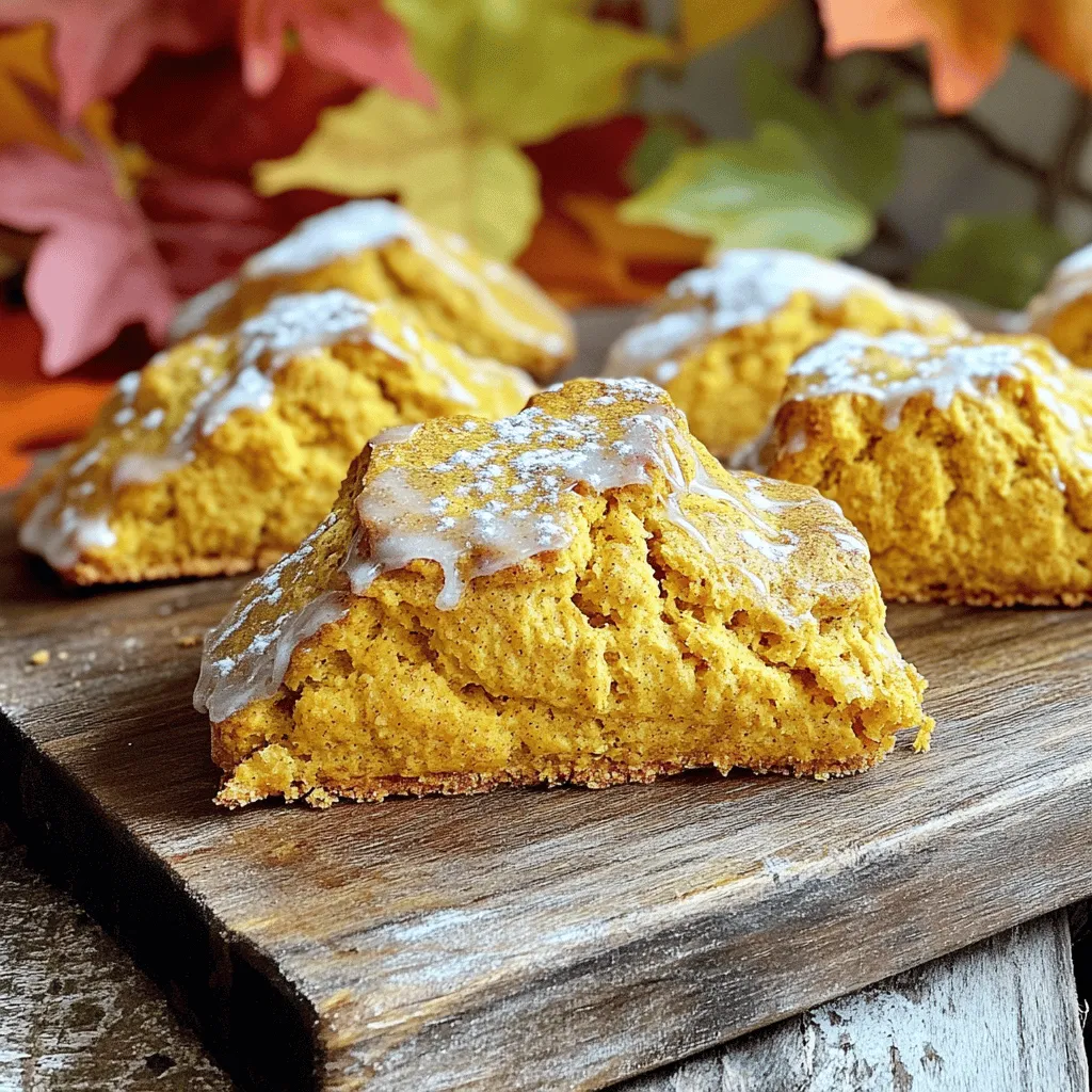 Für die perfekten Kürbisgewürz Scones benötigst du einige Hauptzutaten. Diese sind: - 2 Tassen Allzweckmehl - 1/2 Tasse Kristallzucker - 1 Esslöffel Backpulver - 1/2 Teelöffel Natron - 1 Teelöffel Kürbiskuchengewürz - 1/2 Teelöffel Salz - 1/4 Tasse kalte ungesalzene Butter, in kleine Stücke geschnitten - 1/2 Tasse Kürbispüree aus der Dose - 1/4 Tasse Schlagsahne - 1 großes Ei - 1 Teelöffel Vanilleextrakt Diese Zutaten vereinen sich zu einem köstlichen Teig voller Geschmack und Aroma. Das Kürbiskuchengewürz bringt die herbstliche Note, die wir alle lieben. Möchtest du die Scones etwas abwandeln? Hier sind einige Alternativen: - Vollkornmehl: Nutze Vollkornmehl für mehr Ballaststoffe und einen nussigen Geschmack. - Honig oder Ahornsirup: Diese Süßungsmittel können den Kristallzucker ersetzen und bieten eine natürliche Süße. - Pflanzenmargarine: Sie ist eine gute Option für vegane Scones. - Kokosmilch: Diese kann die Schlagsahne ersetzen und verleiht den Scones eine cremige Textur. Der Einsatz dieser Alternativen kann den Nährwert deiner Scones verbessern und neue Geschmäcker hinzufügen. Die Auswahl der Zutaten ist wichtig für den Erfolg deiner Scones. Hier sind einige Tipps: - Frische Zutaten: Achte darauf, frische Zutaten zu verwenden, besonders beim Backpulver und Natron. Sie sollten aktiv sein. - Hochwertiges Mehl: Wähle ein gutes Allzweckmehl für die beste Konsistenz. - Kürbispüree: Verwende reines Kürbispüree ohne Zusätze für den besten Geschmack. - Butter: Kalte, ungesalzene Butter gibt den Scones eine zarte Textur. Sie sollte möglichst frisch sein. Mit diesen Tipps stellst du sicher, dass deine Kürbisgewürz Scones köstlich werden und deine Gäste beeindrucken! Zuerst heizen wir den Ofen auf 200°C vor. Legen Sie ein Backblech mit Backpapier aus. Dies verhindert, dass die Scones kleben bleiben. Während der Ofen vorheizt, sammeln Sie alle Zutaten. Dann können Sie schnell arbeiten. Messen Sie die 2 Tassen Mehl, 1/2 Tasse Zucker und die anderen trockenen Zutaten ab. Das macht später das Mischen einfacher. In einer großen Schüssel vermengen Sie das Mehl, Zucker, Backpulver, Natron, Kürbiskuchengewürz und Salz. Rühren Sie alles gut um. Jetzt kommen die kalten Butterstücke hinzu. Arbeiten Sie die Butter mit einem Teigmesser oder Ihren Fingern in die Mischung ein. Es sollte wie grobe Krümel aussehen. Nehmen Sie eine separate Schüssel und verquirlen Sie das Kürbispüree, die Schlagsahne, das Ei und den Vanilleextrakt. Mischen Sie alles gut. Gießen Sie die feuchten Zutaten in die trockenen. Rühren Sie vorsichtig, bis alles gerade so vermischt ist. Achten Sie darauf, nicht zu lange zu rühren. Der Teig sollte leicht klebrig bleiben. Übertragen Sie den Teig auf eine bemehlte Fläche. Drücken Sie ihn zu einem Kreis von etwa 2,5 cm Dicke. Schneiden Sie den Teig in 8 Stücke oder verwenden Sie einen Ausstecher. Legen Sie die Scones auf das Backblech. Achten Sie darauf, dass sie etwa 5 cm Abstand haben. Jetzt sind sie bereit für den Ofen. Backen Sie die Scones für 15-18 Minuten. Sie sollten leicht goldbraun sein. Nach dem Backen lassen Sie die Scones einige Minuten auf dem Blech abkühlen. Anschließend legen Sie sie auf ein Kuchengitter. So können sie vollständig abkühlen. Genießen Sie die warmen Scones! Um die perfekte Konsistenz für deine Kürbisgewürz Scones zu erzielen, achte darauf, die Butter gut in das Mehl einzuarbeiten. Die Mischung sollte krümelig sein. Übermische den Teig nicht, wenn du die feuchten Zutaten hinzufügst. Der Teig muss leicht klebrig bleiben, damit die Scones schön fluffig werden. Ein häufiger Fehler ist, die Scones zu lange zu backen. Achte darauf, dass sie leicht goldbraun sind, aber nicht zu dunkel werden. Ein weiterer Fehler ist das Übermischen des Teigs. Dies kann zu harten Scones führen. Halte dich an die Mengenangaben und sei vorsichtig beim Mischen. Die optimale Backzeit für deine Scones liegt bei 15 bis 18 Minuten bei 200°C. Wenn du sie auf dem Backblech siehst, die Ränder leicht fest und die Oberseite goldbraun sind, sind sie perfekt. Lass sie danach etwas abkühlen, bevor du sie auf ein Kuchengitter legst. So bleiben sie schön luftig und warm. {{image_4}} Wenn du deine Scones vegan machen möchtest, gibt es einfache Alternativen. Statt der Butter kannst du pflanzliche Margarine verwenden. Außerdem tausche das Ei gegen einen „Eiersatz“ wie Apfelmus oder Leinsamen. Verwende 1 Esslöffel Leinsamen mit 3 Esslöffeln Wasser als Ersatz. Es bindet gut und gibt einen schönen Geschmack. Verwende auch Kokosmilch anstelle von Schlagsahne. Diese Zutaten machen die Scones genauso lecker und saftig. Um deine Scones noch spannender zu machen, füge Schokoladenstückchen oder Nüsse hinzu. Neben den anderen Zutaten, kannst du 1/2 Tasse Schokoladenstückchen oder gehackte Nüsse wie Walnüsse oder Pecannüsse in den Teig mischen. Die Schokolade sorgt für eine süße Note, während die Nüsse einen tollen Crunch geben. Es ist eine großartige Möglichkeit, die Textur und den Geschmack zu verändern. Du kannst die Gewürze anpassen, um andere Geschmäcker zu entdecken. Probiere zum Beispiel Zimt oder Muskatnuss für eine andere Note. Für eine fruchtige Variante kannst du getrocknete Cranberries oder Rosinen hinzufügen. Diese Abwandlungen machen die Scones besonders und einzigartig. Lass deiner Kreativität freien Lauf und finde deine perfekte Mischung! Um die Frische deiner Kürbisgewürz Scones zu bewahren, solltest du sie richtig lagern. Lass die Scones nach dem Backen immer etwas abkühlen. Dann packe sie in einen luftdichten Behälter. Dies schützt sie vor Luft und Feuchtigkeit. So bleiben sie weich und lecker. Du kannst sie auch mit Frischhaltefolie einwickeln. Vermeide, sie bei direkter Sonneneinstrahlung zu lagern. Wenn du die Scones länger aufbewahren möchtest, gibt es ein paar Tipps. Die beste Methode ist, sie im Kühlschrank zu lagern. Stelle sicher, dass sie in einem luftdichten Behälter sind. Dort bleiben sie bis zu einer Woche frisch. Wenn du sie noch länger aufbewahren willst, dann friere sie ein. Das Einfrieren bewahrt den Geschmack und die Textur. Hier ist eine einfache Anleitung, wie du die Scones einfrieren kannst: 1. Lass die Scones vollständig abkühlen. 2. Lege sie auf ein Backblech in einer einzigen Schicht. 3. Stelle das Backblech für etwa eine Stunde in den Gefrierschrank. 4. Nimm die Scones heraus und packe sie in einen luftdichten Beutel oder Behälter. 5. Beschrifte den Beutel mit dem Datum. 6. Friere sie bis zu drei Monate ein. Wenn du die Scones wieder genießen möchtest, lass sie einfach im Kühlschrank auftauen. Du kannst sie dann im Ofen aufwärmen, um die Frische zurückzubringen. So hast du immer einen leckeren Snack bereit! Das Geheimnis für einen lockeren Scone-Teig liegt in der kalten Butter. Kalte Butter macht den Teig fluffiger. Mische die Butter schnell mit dem Mehl, bis grobe Krümel entstehen. Vermeide es, zu lange zu rühren. Ein leicht klebriger Teig sorgt ebenfalls für lockere Scones. Ja, du kannst frisches Kürbispüree verwenden. Achte darauf, dass es gut püriert ist. Frisches Püree kann mehr Wasser enthalten, also nutze etwas weniger. Das gibt den Scones einen frischen Geschmack. Es ist auch eine tolle Möglichkeit, Saisonprodukte zu nutzen. Aus diesem Rezept erhältst du acht Scones. Das ist perfekt für einen kleinen Brunch oder einen Snack. Du kannst die Scones auch kleiner schneiden, um mehr Portionen zu bekommen. Achte darauf, die Backzeit leicht zu reduzieren, wenn die Scones kleiner sind. Kürbisgewürz Scones sind einfach zu machen und lecker. Wir haben die besten Zutaten besprochen und wie man sie auswählt. Die Schritt-für-Schritt-Anleitung zeigt dir, wie du sie perfekt zubereitest. Tipps helfen dir, häufige Fehler zu vermeiden. Variationen bieten dir neue Geschmäcker und vegane Alternativen. Denk daran, wie wichtig die Aufbewahrung ist, um die Frische zu erhalten. Mit diesen Informationen kannst du erfolgreich backen und deine Scones genießen. Probiere es aus und teile deine Kreationen!