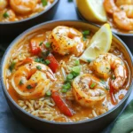 - 450 g große Garnelen, geschält und entdarmt - 200 g Langkornreis - 480 ml Hühnerbrühe - 1 Esslöffel Cajun-Gewürzmischung - 1 mittelgroße Zwiebel, fein gehackt - 1 rote Paprika, gewürfelt Die Garnelen sind die Hauptzutat. Sie bringen den frischen Geschmack. Der Reis macht das Gericht sättigend. Die Hühnerbrühe sorgt für einen vollen Geschmack und die Cajun-Gewürzmischung bringt die Hitze. Zwiebel und Paprika fügen eine süße Note hinzu. - 2 Knoblauchzehen, gehackt - 240 ml Schlagsahne - 2 Esslöffel Olivenöl - 1 Esslöffel Butter - 2 Frühlingszwiebeln, in Ringe geschnitten (zum Garnieren) - Frische Petersilie, gehackt (zum Garnieren) Knoblauch verstärkt den Geschmack. Schlagsahne macht das Gericht cremig. Olivenöl und Butter sorgen für eine reiche Basis. Frühlingszwiebeln und Petersilie sind für die Garnitur. Sie bringen Farbe und Frische. - Salz und Pfeffer nach Geschmack Diese Gewürze helfen, den Geschmack zu verstärken. Es ist wichtig, sie nach und nach hinzuzufügen. So kannst du die perfekte Balance finden. Ein Hauch von Salz und Pfeffer macht das Gericht noch schmackhafter. - Zuerst schälen und entdarmen Sie die Garnelen. Dies ist wichtig, um einen guten Geschmack zu erzielen. - Hacken Sie dann die Zwiebel und die Paprika. Würfeln Sie die Paprika in kleine Stücke. Diese Schritte helfen den Aromen, sich gut zu vermischen. - Erhitzen Sie in einer großen Pfanne Olivenöl und Butter bei mittlerer Hitze. - Fügen Sie die gehackte Zwiebel und die gewürfelte Paprika hinzu. Braten Sie diese etwa 5 Minuten lang an, bis sie weich sind. - Rühren Sie den gehackten Knoblauch und die Cajun-Gewürzmischung ein. Kochen Sie alles für 1 Minute, bis es gut riecht. - Geben Sie den Reis in die Pfanne und rühren Sie um. - Gießen Sie die Hühnerbrühe dazu. Bringen Sie alles sanft zum Kochen. - Reduzieren Sie die Hitze und decken Sie die Pfanne ab. Lassen Sie den Reis 15-18 Minuten köcheln, bis er zart ist. - Fügen Sie die Garnelen wieder in die Pfanne hinzu, nachdem sie gekocht sind. Rühren Sie vorsichtig, um alles zu vermischen. Um perfekte Garnelen zu bekommen, achte auf die Garzeit. Koche die Garnelen nur 3-4 Minuten. Sie sollten rosa und fest sein. Längeres Kochen macht sie gummiartig. Um das zu vermeiden, tauche die Garnelen kurz in kaltes Wasser. So bleibst du bei der richtigen Textur. Für den Reis ist das Flüssigkeitsverhältnis wichtig. Nutze 2 Teile Flüssigkeit für 1 Teil Reis. In diesem Rezept verwenden wir 480 ml Hühnerbrühe für 200 g Reis. Koche den Reis 15-18 Minuten. Achte darauf, nicht zu viel zu rühren, um Klumpen zu vermeiden. Du kannst den Reis mit Zitronensaft oder Limettensaft verfeinern. Das gibt ihm einen frischen Geschmack. Für mehr Geschmack kannst du verschiedene Gewürze ausprobieren. Paprika oder Cayennepfeffer geben zusätzliche Schärfe. Frische Kräuter sind auch eine gute Wahl. Petersilie oder Koriander passen gut zu diesem Gericht. Zitrusfrüchte wie Limetten oder Zitronen bringen Frische. Presse etwas Saft über das Gericht vor dem Servieren. So wird es noch leckerer! {{image_4}} Du kannst verschiedene Gemüsesorten in deine Pfanne geben. Brokkoli, Zucchini oder Erbsen sind tolle Optionen. Diese Gemüsesorten bringen Farbe und Nährstoffe in dein Gericht. Wenn du eine vegane Variante möchtest, ersetze die Schlagsahne durch Kokosmilch. Das gibt einen tollen Geschmack und bleibt cremig. Wenn du keine Garnelen magst, kannst du auch Hähnchen oder Tofu verwenden. Bei Hähnchen würfel die Brust in kleine Stücke und brate sie gleich zu Beginn an. Tofu musst du zuerst gut abtropfen lassen. Die Kochzeiten ändern sich leicht. Hähnchen braucht 6-8 Minuten, Tofu etwa 5-7 Minuten. Achte darauf, dass alles gut durchgegart ist. Käse kann deiner Pfanne eine tolle Cremigkeit geben. Parmesan oder Cheddar sind gute Optionen. Füge den Käse einfach nach der Schlagsahne hinzu. Rühre gut um, damit der Käse schmilzt. Denke daran, dass verschiedene Käsesorten unterschiedliche Schmelzpunkte haben. Das beeinflusst die Textur deiner Sauce. Lass die Reste zuerst abkühlen. Das hilft, Bakterien zu vermeiden. Danach füllst du sie in Behälter. Verwende luftdichte Verpackungen. So bleiben die Aromen frisch. Du kannst auch Frischhaltefolie nutzen. Achte darauf, dass die Reste gut verschlossen sind. Im Kühlschrank bleibt das Gericht drei bis vier Tage frisch. Achte darauf, dass die Temperatur unter 4 Grad Celsius liegt. Wenn du es wieder aufwärmst, mache das langsam. Eine Mikrowelle oder ein Herd sind dafür gut geeignet. Rühre dabei oft um, damit es gleichmäßig warm wird. Du kannst die Cajun Garnelen und Reis in Portionen einfrieren. Das macht es leicht, später eine Mahlzeit zu genießen. Verwende gefriergeeignete Behälter oder Beutel. Zum Auftauen nimm die Portionen einfach einen Tag vorher aus dem Gefrierfach. Erwärme sie dann in der Mikrowelle oder auf dem Herd. Stelle sicher, dass alles gleichmäßig erhitzt wird. Um die Sauce dicker zu machen, gibt es einfache Tipps. Du kannst Stärkemehl verwenden. Mische einen Esslöffel Stärkemehl mit Wasser, bevor du es zur Sauce gibst. Rühre es gut ein, damit keine Klumpen entstehen. Eine andere Möglichkeit ist, etwas Käse hinzuzufügen. Parmesan oder Cheddar schmelzen gut in der Sauce und geben ihr eine schöne Cremigkeit. Beides sind schnelle Wege, um deine Sauce perfekt zu machen. Ja, du kannst das Rezept im Voraus zubereiten. Kochen und abkühlen lassen, dann in einem Behälter aufbewahren. Du kannst es im Kühlschrank für bis zu drei Tage lagern. Wenn du es wieder aufwärmen möchtest, mache das langsam auf dem Herd. Füge etwas Brühe oder Wasser hinzu, um die Feuchtigkeit zurückzubringen. So bleibt dein Gericht frisch und lecker. Zu Cajun Garnelen und Reis passen viele Beilagen gut. Ein frischer grüner Salat bringt eine schöne Balance. Gegrilltes Gemüse oder eine Gemüsepfanne sind ebenfalls tolle Optionen. Als Getränk empfehle ich einen frischen Eistee oder einen spritzigen Weißwein. Diese Getränke ergänzen die Aromen der Cajun-Garnelen perfekt und machen das Essen noch genussvoller. In diesem Artikel haben wir alles Wichtigste über Cajun Garnelen und Reis behandelt. Wir haben die Haupt- und Begleitbestandteile, eine klare Anleitung und hilfreiche Tipps geteilt. Echte Cajun-Aromen machen jedes Gericht besonders. Experimentiere mit verschiedenen Zutaten für neue Geschmackserlebnisse. Lagerung und langfristige Nutzung sind einfach, wenn du die richtigen Schritte befolgst. Probiere es aus und genieße dein perfektes Gericht!