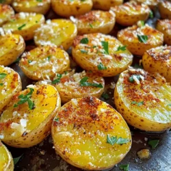 - 680 g Baby-Kartoffeln, halbiert - 45 ml Olivenöl - 3 Knoblauchzehen, fein gehackt - 1 Teelöffel Paprika - 1 Teelöffel Zwiebelpulver - 1 Teelöffel getrockneter Oregano - 120 g geriebener Parmesan - Salz und Pfeffer nach Geschmack - Frische Petersilie, gehackt (zum Garnieren) Ich liebe es, frische und leckere Zutaten zu verwenden. Baby-Kartoffeln sind perfekt für dieses Rezept. Sie sind zart und haben einen tollen Geschmack. Das Olivenöl sorgt für eine schöne Knusprigkeit. Knoblauch bringt ein wunderbares Aroma in die Mischung. Gewürze wie Paprika, Zwiebelpulver und Oregano geben den Kartoffeln den letzten Schliff. Der Parmesan ist das Highlight. Er schmilzt leicht und wird knusprig. Zum Schluss garnierst du die Kartoffeln mit frischer Petersilie. So sieht alles noch besser aus. Achte darauf, Salz und Pfeffer nach deinem Geschmack hinzuzufügen. Diese Zutaten machen deine Kartoffeln zu einem echten Hit! Heize deinen Airfryer auf 200 °C (400 °F) für etwa 5 Minuten vor. Während dieser Zeit kannst du die Kartoffeln vorbereiten. Nimm 680 g Baby-Kartoffeln und halbiere sie. Diese kleinen Kartoffeln sorgen für eine zarte Textur und eine knusprige Haut. In einer großen Rührschüssel vermenge die halbierten Kartoffeln mit 45 ml Olivenöl. Füge 3 fein gehackte Knoblauchzehen, 1 Teelöffel Paprika, 1 Teelöffel Zwiebelpulver und 1 Teelöffel getrockneten Oregano hinzu. Würze mit Salz und Pfeffer nach Geschmack. Rühre alles gut um, damit die Kartoffeln gleichmäßig bedeckt sind. Jetzt kommt der beste Teil: Streue 120 g geriebenen Parmesan über die Kartoffeln. Mische vorsichtig, bis der Käse gleichmäßig verteilt ist. Lege die gewürzten Kartoffeln in den Airfryer-Korb in einer einzigen Schicht. Überfülle den Korb nicht, damit die Kartoffeln knusprig werden. Gare die Kartoffeln für 15-18 Minuten. Schüttle den Korb etwa zur Halbzeit. So garen die Kartoffeln gleichmäßig. Sie sollten knusprig und goldbraun sein. Nach dem Garen nimm die Kartoffeln heraus und lasse sie kurz abkühlen. Vor dem Servieren mit frisch gehackter Petersilie garnieren. - Temperatur und Zeit: Heize deinen Airfryer auf 200 °C vor. Dies hilft, die Kartoffeln gleichmäßig zu garen. Garen sie für 15 bis 18 Minuten. Die richtige Zeit sorgt für die perfekte Knusprigkeit. - Häufiges Schütteln: Schüttle den Korb während des Garens. Das sorgt dafür, dass alle Seiten der Kartoffeln gleichmäßig knusprig werden. Halte das Schütteln zur Hälfte des Garvorgangs ein. - Gewürze variieren: Experimentiere mit verschiedenen Gewürzen. Du kannst Rosmarin, Thymian oder Chili für mehr Geschmack hinzufügen. Das gibt den Kartoffeln eine neue Note. - Weitere Käseoptionen: Probiere andere Käsesorten wie Cheddar oder Gouda. Diese Käse schmelzen gut und bieten einen anderen Geschmack. Sei kreativ und finde deine Lieblingskombination. - Präsentationstipps: Serviere die Kartoffeln in einer schönen Schüssel. Garniere sie mit extra Parmesan und einem Spritzer Olivenöl. Das sieht nicht nur gut aus, sondern schmeckt auch besser. - Beilagenideen: Diese Kartoffeln passen gut zu vielen Gerichten. Du kannst sie mit gegrilltem Fleisch oder frischem Salat servieren. Sie sind auch lecker als Snack oder Beilage zu einer Grillparty. {{image_4}} - Kühlschranklagerung: Lass die Kartoffeln vor dem Lagern abkühlen. Lege sie in einen luftdichten Behälter. So bleiben sie bis zu drei Tage frisch. - Tiefkühlen: Du kannst die Reste auch einfrieren. Lass sie zuerst ganz abkühlen. Lege die Kartoffeln in einen Gefrierbeutel. So halten sie bis zu zwei Monate. - Vorgehensweise im Airfryer: Heize den Airfryer auf 180 °C vor. Lege die Kartoffeln in den Korb. Erwärme sie für 5-7 Minuten. So bleiben sie knusprig. - Alternativen zum Aufwärmen: Du kannst die Kartoffeln auch im Ofen aufwärmen. Heize den Ofen auf 200 °C. Lege die Kartoffeln auf ein Backblech und backe sie für 10-15 Minuten. So werden sie auch wieder lecker. Eine Portion dieser knusprigen Parmesan-Knoblauch-Kartoffeln wiegt etwa 170 g. Jede Portion hat ungefähr 250 Kalorien. Die Makronährstoffverteilung pro Portion ist: - Kohlenhydrate: 30 g - Fett: 12 g - Protein: 8 g Vorteile von Kartoffeln: Kartoffeln sind eine großartige Quelle für Ballaststoffe, die gut für die Verdauung sind. Sie enthalten auch wichtige Vitamine, wie Vitamin C und B6. Diese Vitamine stärken unser Immunsystem und helfen bei der Energieproduktion. Nutzen von Olivenöl und Parmesan: Olivenöl ist reich an einfach ungesättigten Fetten. Diese Fette unterstützen die Herzgesundheit. Außerdem hat es viele Antioxidantien. Parmesan bringt nicht nur einen tollen Geschmack, sondern liefert auch hochwertiges Protein und Calcium. Calcium ist wichtig für starke Knochen und Zähne. Die Kombination dieser Zutaten macht das Gericht nicht nur lecker, sondern auch nährstoffreich. Ja, du kannst andere Kartoffelsorten verwenden. Beliebte Alternativen sind: - Neue Kartoffeln: Sie sind klein und zart. - Festkochende Kartoffeln: Diese behalten ihre Form gut. - Süßkartoffeln: Sie geben einen süßeren Geschmack. Jede Sorte hat ihren eigenen Geschmack und Textur. Experimentiere und finde deine Lieblingskombination! Die Zubereitung dauert insgesamt etwa 35 Minuten. Hier ist der Zeitplan: - Vorbereitungszeit: 15 Minuten. - Kochzeit: 15-18 Minuten im Airfryer. Stelle sicher, dass dein Airfryer vorgeheizt ist, um die beste Knusprigkeit zu erreichen. Die Kartoffeln passen gut zu vielen Beilagen und Soßen. Hier sind einige Empfehlungen: - Gegrilltes Gemüse: Zucchini und Paprika sind köstlich. - Frischer Salat: Ein einfacher grüner Salat ist leicht und frisch. - Knoblauchsoße: Diese ergänzt den Geschmack perfekt. - Joghurt-Dip: Ein cremiger Dip ist auch eine tolle Wahl. Probiere verschiedene Kombinationen aus, um dein Gericht zu verfeinern! Die Luftfritteuse macht tolle Gerichte einfach. Wir haben gesehen, wie man Baby-Kartoffeln mit Olivenöl und Gewürzen zubereitet. Die perfekte Knusprigkeit erreicht ihr durch häufiges Schütteln. Denkt an Variationen, um etwas Neues zu probieren. Reste kann man gut aufheben und einfach wieder aufwärmen. Kartoffeln sind nicht nur lecker, sie sind auch gesund. Nutzt die Tipps, um kleine Köstlichkeiten zu zaubern. Mit ein wenig Übung werdet ihr zum Kartoffelprofi. Viel Spaß beim Kochen!