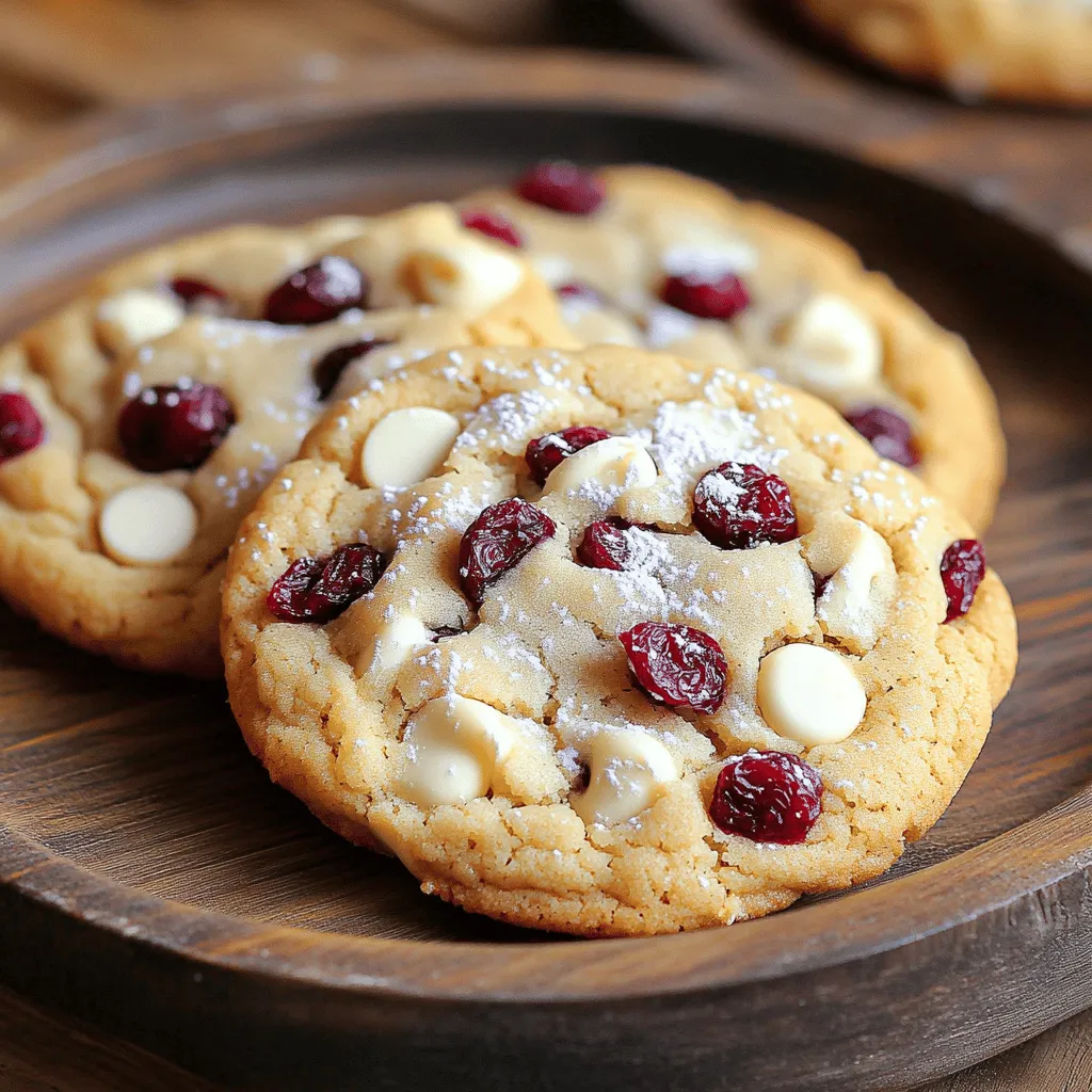 - 240 g ungesalzene Butter - 150 g brauner Zucker - 100 g Kristallzucker - 2 große Eier - 280 g Weizenmehl - 1 Teelöffel Backpulver - 1/2 Teelöffel Salz - 170 g weiße Schokoladenstückchen - 150 g getrocknete Cranberries Die Hauptzutaten sind wichtig für den Geschmack und die Textur der Kekse. Ungesalzene Butter sorgt für die richtige Cremigkeit. Der braune Zucker gibt den Keksen eine tiefe Süße und Feuchtigkeit. Kristallzucker sorgt für die perfekte Knusprigkeit. Eier binden alles zusammen und helfen beim Aufgehen. Das Weizenmehl ist das Grundgerüst der Kekse. Backpulver hilft, dass die Kekse schön aufgehen. Salz hebt die Aromen hervor. Weiße Schokoladenstückchen geben den Keksen eine süße Note. Getrocknete Cranberries bringen eine fruchtige Säure. Sie sorgen für einen spannenden Kontrast. - 75 g gehackte Walnüsse - 1 Teelöffel Vanilleextrakt Einige Zutaten sind optional, aber sie können den Keksen eine besondere Note geben. Gehackte Walnüsse fügen einen knackigen Biss hinzu. Vanilleextrakt verstärkt den süßen Geschmack und macht die Kekse noch aromatischer. Ich empfehle, diese Zutaten auszuprobieren, um jedem Biss mehr Tiefe zu verleihen. Zuerst heize deinen Ofen auf 175°C vor. Dies hilft, die Kekse gleichmäßig zu backen. Während der Ofen heizt, lege zwei Backbleche mit Backpapier aus. Das Backpapier verhindert, dass die Kekse anhaften. Dies ist ein einfacher Schritt, der viel Ärger erspart. In einer großen Schüssel nimm die weiche Butter. Füge den braunen Zucker und den Kristallzucker hinzu. Rühre die Mischung cremig, bis sie leicht und luftig ist. Das dauert etwa 2-3 Minuten. Jetzt kommen die Eier. Füge sie einzeln hinzu, und rühre gut um. Vergiss nicht, den Vanilleextrakt hinzuzufügen. Das gibt den Keksen einen tollen Geschmack. In einer separaten Schüssel mische das Weizenmehl, das Backpulver und das Salz. Gib die trockenen Zutaten nach und nach zur feuchten Mischung. Rühre nur solange, bis alles verbunden ist. Zu langes Rühren macht die Kekse hart. Jetzt kommen die weißen Schokoladenstückchen und die getrockneten Cranberries in den Teig. Wenn du magst, füge auch gehackte Walnüsse hinzu. Mit einem Esslöffel nimm kleine Portionen des Teigs. Setze sie auf die vorbereiteten Backbleche. Achte darauf, genug Platz zwischen den Keksen zu lassen. Sie laufen beim Backen auseinander. Backe die Kekse 10-12 Minuten. Sie sind fertig, wenn die Ränder goldbraun sind und die Mitte weich aussieht. Nehme die Bleche aus dem Ofen und lasse die Kekse 5 Minuten abkühlen. Danach lege sie auf ein Kuchengitter, um vollständig abzukühlen. Du kannst dieses Rezept leicht anpassen. Füge Nüsse oder Trockenfrüchte hinzu. Gehackte Walnüsse bringen einen schönen Crunch. Du kannst auch Mandeln oder Haselnüsse verwenden. Trockenfrüchte wie Aprikosen oder Feigen passen ebenfalls gut. Sie bringen eine süße Note. Wenn du keine weißen Schokoladenstückchen magst, probiere Zartbitterschokolade. Sie gibt einen tollen Kontrast zu den Cranberries. Milchschokolade ist auch eine gute Wahl. Du kannst sogar eine Mischung verwenden. Um die richtige Konsistenz zu erreichen, achte auf die Butter. Sie sollte weich, aber nicht schmelzend sein. Zu viel Rühren macht die Kekse hart. Mische die trockenen Zutaten nur kurz unter die feuchten. Um Ankleben zu verhindern, lege die Bleche mit Backpapier aus. Benutze einen Esslöffel, um den Teig abzusetzen. Lass genug Platz zwischen den Keksen. Sie laufen beim Backen auseinander. Wenn du die Kekse abkühlst, nutze ein Kuchengitter. So bleiben sie knusprig. {{image_4}} Wenn du eine vegane Option suchst, ist das einfach. Du kannst pflanzliche Butter anstelle von ungesalzener Butter nutzen. Für die Eier nimmst du einen Ei-Ersatz. Ein beliebter Ei-Ersatz ist Apfelmus. Verwende etwa 1/4 Tasse für jedes Ei. So bleibt der Teig feucht und lecker. Glutenfreie Kekse sind auch möglich. Statt Weizenmehl kannst du eine glutenfreie Mehlmischung verwenden. Achte darauf, dass die Mischung für Backwaren geeignet ist. So bekommst du die beste Textur. Du kannst auch Mandelmehl oder Kokosmehl ausprobieren, aber die Menge kann variieren. Schokolade macht die Kekse besonders. Du kannst weiße Schokolade, Zartbitterschokolade oder Milchschokolade verwenden. Jede Sorte gibt dem Keks einen anderen Geschmack. Zartbitterschokolade hat einen intensiveren Geschmack. Milchschokolade ist süßer. Probiere verschiedene Kombinationen, um deinen Favoriten zu finden! Um deine weißen Schokoladen-Cranberry-Kekse frisch zu halten, benötigst du die richtigen Behälter. Verwende einen luftdichten Behälter aus Kunststoff oder Glas. Diese Behälter schützen die Kekse vor Luft und Feuchtigkeit. Vermeide Papiertüten oder offene Schalen, da sie die Kekse schnell austrocknen lassen. Du kannst die Kekse auch im Kühlschrank oder Gefrierschrank aufbewahren. Lege sie in einen luftdichten Behälter, um Gerüche zu vermeiden. Im Kühlschrank bleiben sie etwa eine Woche frisch. Im Gefrierschrank halten sie bis zu drei Monate. Wenn du sie einfrierst, solltest du sie in Portionen aufteilen. So kannst du nur die Menge auftauen, die du brauchst. Die Haltbarkeit der Kekse hängt von der Lagerung ab. Bei Raumtemperatur bleiben sie etwa fünf bis sieben Tage frisch. Achte darauf, sie an einem kühlen, trockenen Ort zu lagern. Die beste Praxis ist, sie schnell zu verzehren, da sie frisch am besten schmecken. Wenn du die Kekse gut lagerst, kannst du sicherstellen, dass sie weich und lecker bleiben. Die Kombination aus weißer Schokolade und Cranberries macht sie zum perfekten Snack. Die Gesamtdauer für die Zubereitung dieser Kekse beträgt etwa 32 Minuten. Du benötigst etwa 20 Minuten, um den Teig vorzubereiten. Das Backen dauert 10 bis 12 Minuten. Stelle sicher, dass du deine Kekse im Auge behältst, besonders gegen Ende der Backzeit. Ja, du kannst frische Cranberries verwenden. Sie sind saftig und bieten einen tollen Geschmack. Jedoch sind getrocknete Cranberries süßer und geben den Keksen eine andere Textur. Wenn du frische Cranberries verwendest, solltest du die Zuckermenge im Rezept etwas reduzieren. Die weiche Konsistenz der Kekse kommt von der richtigen Teigkonsistenz. Mische die Zutaten nur, bis sie verbunden sind. Vermeide es, den Teig zu lange zu rühren, da dies die Kekse hart machen kann. Die Backzeit ist ebenfalls wichtig. Wenn die Ränder goldbraun sind und die Mitte noch weich erscheint, sind die Kekse perfekt. Dieses Rezept hat seine Wurzeln in der amerikanischen Backtradition. Es kombiniert die süße weiße Schokolade mit der leichten Säure von Cranberries. Diese Kekse sind ideal für Feste oder einfach für einen Snack. Du findest das vollständige Rezept oben im Artikel. Zusammenfassend haben wir die perfekten Weißen Schokoladen-Cranberry-Kekse besprochen. Wir haben die Zutaten durchgenommen, die Zubereitung und wertvolle Tipps gegeben. Diese Kekse sind einfach zu machen, auch mit Varianten wie veganen oder glutenfreien Optionen. Lagere sie richtig, um die Frische zu bewahren. Mit diesen Anleitungen könntest du leckere Kekse backen, die allen schmecken. Lass deiner Kreativität freien Lauf und genieße jeden Bissen!