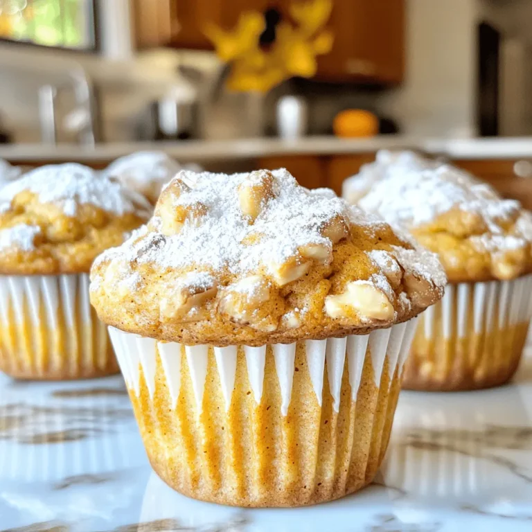 Für die leckeren Muffins brauchst du folgende Zutaten: - 1 ½ Tassen Weizenmehl - 1 Teelöffel Backpulver - 1 Teelöffel Natron - ½ Teelöffel Salz - 2 Teelöffel Kürbiskuchengewürz - ½ Tasse Zucker - ½ Tasse brauner Zucker, gepackt - 2 große Eier - 1 Tasse Kürbispüree (aus der Dose) - ½ Tasse Milch (oder Mandelmilch) - ¼ Tasse abgekühlter Kaffee - ¼ Tasse Sonnenblumenöl - 1 Teelöffel Vanilleextrakt - Optional: ½ Tasse Schokoladenstückchen oder Nüsse für zusätzliche Textur Diese Zutaten sorgen für den einzigartigen Geschmack der Muffins. Das Kürbispüree gibt Feuchtigkeit und den typischen Herbstgeschmack. Falls du einige Zutaten nicht hast, gibt es gute Alternativen: - Verwende Dinkelmehl statt Weizenmehl für einen nussigen Geschmack. - Ersetze Zucker mit Honig oder Ahornsirup. - Nutze pflanzliche Milch für eine vegane Option. - Statt Eier kannst du einen Esslöffel Leinsamenmehl mit Wasser mischen. Diese Substitutionen helfen, die Muffins nach deinem Geschmack zu gestalten. Für die Zubereitung der Muffins brauchst du einige Küchenutensilien: - Muffinblech mit Papierförmchen - Zwei große Schüsseln (eine für trockene und eine für nasse Zutaten) - Rührlöffel oder Schneebesen - Messbecher und -löffel - Zahnstocher zum Testen der Muffins Mit diesen Utensilien wird das Backen einfach und macht Spaß. Heize deinen Ofen auf 175°C vor. Nimm ein Muffinblech und lege Papierförmchen hinein. Alternativ kannst du das Blech mit Backspray einsprühen. So kleben die Muffins nicht fest. Nimm eine mittelgroße Schüssel. Mische dort 1 ½ Tassen Weizenmehl, 1 Teelöffel Backpulver, 1 Teelöffel Natron, ½ Teelöffel Salz und 2 Teelöffel Kürbiskuchengewürz. Rühre alles gut um. Lass die Mischung dann beiseite. In einer großen Schüssel vermenge ½ Tasse Zucker und ½ Tasse braunen Zucker. Füge 2 große Eier hinzu und schlage sie gut. Danach gib 1 Tasse Kürbispüree, ½ Tasse Milch, ¼ Tasse abgekühlten Kaffee, ¼ Tasse Sonnenblumenöl und 1 Teelöffel Vanilleextrakt dazu. Mische alles gut, bis es gleichmäßig aussieht. Füge die trockenen Zutaten nach und nach zu den nassen Zutaten hinzu. Rühre vorsichtig, bis alles gerade so vermischt ist. Vermeide zu starkes Rühren, damit die Muffins fluffig bleiben. Wenn du magst, schwenke ½ Tasse Schokoladenstückchen oder Nüsse unter. Verteile den Teig gleichmäßig in die Muffinförmchen. Fülle jedes Förmchen etwa zu zwei Dritteln. Stelle das Muffinblech in den Ofen und backe die Muffins 18-20 Minuten. Ein Zahnstocher sollte sauber herauskommen, wenn du ihn in die Mitte eines Muffins steckst. Lass die Muffins für etwa 5 Minuten im Blech abkühlen. Danach nimm sie auf ein Kuchengitter, um vollständig abzukühlen. So bleiben sie schön saftig und lecker. Um die perfekten Kürbis-Gewürz-Latte-Muffins zu backen, sind ein paar Tipps wichtig: - Zutaten richtig messen: Verwende einen Messbecher für Mehl. Zu viel Mehl macht die Muffins trocken. - Raumtemperatur: Lass Eier und Milch vorher auf Raumtemperatur kommen. Das hilft, einen gleichmäßigen Teig zu bekommen. - Nicht übermischen: Mische die trockenen und nassen Zutaten nur, bis sie gerade zusammenkommen. Zu viel Rühren macht die Muffins fest. - Verwendung von Frischhaltefolie: Decke die Muffins nach dem Abkühlen mit Frischhaltefolie ab. So bleiben sie weich und frisch. Es gibt einige häufige Fehler, die du vermeiden solltest: - Überfüllung der Muffinförmchen: Fülle die Förmchen nur zu zwei Dritteln. Dadurch laufen sie nicht über. - Nicht vorheizen: Heize den Ofen immer vor. Das sorgt für eine gleichmäßige Hitze und bessere Muffins. - Verwendung von alten Zutaten: Überprüfe die Haltbarkeit von Backpulver und Natron. Alte Zutaten können das Backergebnis negativ beeinflussen. Die Präsentation spielt eine große Rolle: - Variiere die Dekoration: Bestäube die Muffins mit Puderzucker oder einer Glasur aus Puderzucker und Milch. - Zusätzliche Gewürze: Streue etwas Kürbiskuchengewürz obenauf. Das sieht toll aus und betont den Geschmack. - Serviere sie warm: Warm servierte Muffins sind besonders lecker. Sie laden zum Genießen ein und machen jeden Moment besonders. {{image_4}} Du kannst die Muffins leicht anpassen. Anstelle von Weizenmehl probiere Hafermehl. Es gibt eine nussige Note. Du kannst auch Honig statt Zucker verwenden. Das bringt einen anderen Geschmack. Wenn du mehr Zimt magst, füge etwas mehr hinzu. Ein bisschen Muskatnuss kann den Geschmack auch verstärken. Für vegane Muffins kannst du die Eier durch Bananen ersetzen. Das macht den Teig süßer. Nutze pflanzliche Milch, wie Mandelmilch. Glutenfrei wird es mit einer Mischung aus Reismehl und Maisstärke. Je nach Mischung, kann die Konsistenz variieren. Achte darauf, die Backzeit anzupassen. Für mehr Textur kannst du Schokoladenstückchen oder Nüsse hinzufügen. Schokoladenstückchen machen die Muffins süßer. Nüsse geben einen knusprigen Biss. Walnüsse oder Pekannüsse sind ideal. Mische etwa ½ Tasse in den Teig. Das hebt den Geschmack und macht den Snack aufregender. Um die Frische der Kürbis-Gewürz-Latte-Muffins zu erhalten, bewahre sie in einem luftdichten Behälter auf. So bleiben sie weich und lecker. Wenn du einen Kühlschrank verwendest, lege ein Papiertuch in den Behälter. Das Papiertuch hilft, die Feuchtigkeit zu regulieren. Vermeide es, die Muffins in einem offenen Behälter zu lassen. Das macht sie schnell trocken. Im Kühlschrank bleiben die Muffins etwa eine Woche frisch. Wenn du sie länger aufbewahren möchtest, friere sie ein. Wickele die Muffins einzeln in Frischhaltefolie. Lege sie dann in einen Gefrierbeutel. So schützen sie sich vor Frostbrand. Zum Auftauen lege die Muffins einfach bei Raumtemperatur für ein paar Stunden hinaus. Kürbis-Gewürz-Latte-Muffins halten sich im Kühlschrank bis zu einer Woche. Im Gefrierfach bleiben sie bis zu drei Monate frisch. Überprüfe immer, ob die Muffins noch gut sind. Achte auf seltsamen Geruch oder Schimmel. So kannst du sicher sein, dass du nur die besten Muffins genießt! Um Kürbis-Gewürz-Latte-Muffins selbst zu machen, brauchst du einige einfache Zutaten. Du benötigst Weizenmehl, Backpulver, Natron, Salz, und Kürbiskuchengewürz. Dann kommen Zucker, Eier, Kürbispüree, Milch und Kaffee hinzu. Mische die trockenen Zutaten in einer Schüssel. In einer anderen Schüssel vermengst du die nassen Zutaten. Füge die trockenen zu den nassen hinzu. Rühre vorsichtig, dann backe sie für 18-20 Minuten bei 175°C. Um die Muffins weniger süß zu machen, reduziere einfach die Zuckermenge. Du kannst den Zucker um ¼ Tasse verringern. Alternativ kannst du auch weniger braunen Zucker verwenden. Ein weiterer Tipp ist, den süßen Belag wegzulassen oder nur einen Hauch Puderzucker hinzuzufügen. Achte darauf, die anderen Zutaten nicht zu verändern, damit die Muffins fluffig bleiben. Ja, du kannst diese Muffins im Voraus backen. Sie bleiben frisch für einige Tage, wenn du sie richtig lagerst. Lass sie zuerst abkühlen und lege sie dann in einen luftdichten Behälter. Du kannst die Muffins auch einfrieren. Wickel sie gut ein und lagere sie im Gefrierfach. So hast du immer einen leckeren Snack bereit. Vorgefertigte Kürbis-Gewürz-Latte-Muffins findest du oft in Supermärkten oder Bäckereien. Achte auf die Backabteilung während der Herbstsaison. Online-Shops bieten ebenfalls oft saisonale Muffins an. Manchmal gibt es auch lokale Cafés, die diese Muffins frisch backen. Kürbis-Gewürz-Latte-Muffins sind einfach und lecker. Wir haben die Zutaten besprochen, das backen Schritt für Schritt erklärt und Tipps für perfekten Genuss gegeben. Variationen helfen, die Muffins anzupassen. Lagere sie richtig für lange Frische. Jetzt bist du bereit, deine eigenen Muffins zu backen und zu genießen. Experimentiere mit Zutaten und finde deinen Favoriten. Viel Spaß beim Backen!
