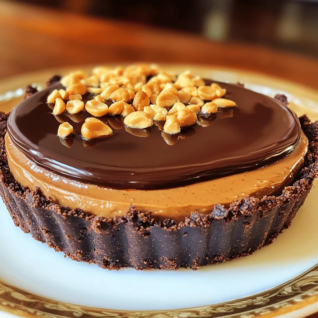 Um deine vegane Schokoladen-Erdnussbutter-Torte zu machen, brauchst du folgende Zutaten: - 1 ½ Tassen Mandelmehl - ½ Tasse Kakaopulver - 2 Esslöffel Ahornsirup - ¼ Tasse geschmolzenes Kokosöl - 2 Tassen Seidentofu - ½ Tasse cremige Erdnussbutter - ¾ Tasse Agavendicksaft - 1 Teelöffel Vanilleextrakt - Eine Prise Salz - ½ Tasse dunkle, milchfreie Schokoladenstückchen (für das Topping) - Gehackte Erdnüsse (zum Garnieren) Achte bei der Wahl der Zutaten auf Qualität. Nutze frisches Mandelmehl für einen besseren Geschmack. Kakaopulver sollte ungesüßt sein, um die Schokoladennote zu betonen. Wähle cremige Erdnussbutter ohne Zusatzstoffe. Das sorgt für eine schöne, glatte Füllung. Achte darauf, dass die Schokoladenstückchen wirklich milchfrei sind, wenn du vegan bleibst. Jede Portion dieser Torte hat etwa 250 Kalorien. Diese Zahl kann je nach Zutaten variieren. Die Torte enthält gesunde Fette aus Erdnüssen und Kokosöl. Außerdem liefert der Seidentofu viel Protein. Diese Kombination macht die Torte nicht nur lecker, sondern auch nahrhaft. Um die Kruste zu machen, mische zuerst Mandelmehl, Kakaopulver, Ahornsirup und geschmolzenes Kokosöl in einer großen Schüssel. Rühre gut, bis du einen formbaren Teig hast. Drücke den Teig gleichmäßig in eine 23 cm große Tarteform. Vergiss nicht, mit einer Gabel Löcher in die Kruste zu stechen. Das hilft beim Backen. Heize den Ofen auf 175°C vor und backe die Kruste für 10 Minuten. Lass sie danach vollständig abkühlen. Für die Füllung verwende einen Mixer oder eine Küchenmaschine. Gebe Seidentofu, Erdnussbutter, Agavendicksaft, Vanilleextrakt und eine Prise Salz hinein. Mixe alles, bis die Mischung glatt und cremig ist. Diese Füllung ist der Star der Torte. Sie wird reichhaltig und lecker sein. Gieße die Füllung gleichmäßig in die erkaltete Kruste. Verwende einen Spatel, um die Oberfläche glatt zu streichen. Jetzt schmelze die dunklen, milchfreien Schokoladenstückchen in einem kleinen Topf bei niedriger Hitze. Rühre oft um, bis die Schokolade glatt ist. Lass sie kurz abkühlen und gieße sie dann über die Füllung. Stelle die Torte für mindestens 2 Stunden in den Kühlschrank, damit sie fest wird. Vor dem Servieren streue gehackte Erdnüsse darüber. Das gibt eine tolle Textur. Schneide die Torte in Stücke und genieße sie! Für die Füllung ist Seidentofu der Schlüssel. Er macht die Mischung schön cremig. Mixe den Tofu mit der Erdnussbutter und dem Agavendicksaft gut. Achte darauf, dass keine Klumpen bleiben. Wenn die Füllung zu dick ist, füge einen Esslöffel pflanzliche Milch hinzu. So wird sie weich und leicht zu gießen. Ein häufiger Fehler ist, die Kruste zu lange zu backen. Sie sollte nur zehn Minuten im Ofen sein. Lass sie nach dem Backen gut abkühlen. Wenn du die Füllung zu heiß darauf gibst, wird sie weich und matschig. Warte, bis die Schokolade etwas abgekühlt ist, bevor du sie über die Füllung gießt. So bleibt alles fest. Präsentation ist wichtig für den Wow-Effekt. Serviere die Torte auf gekühlten Tellern. Das sieht frisch aus. Du kannst die Torte mit geschmolzener Schokolade oder Kokoscreme garnieren. Streue die gehackten Erdnüsse gleichmäßig über die Torte. Das gibt einen tollen Crunch und sieht toll aus. {{image_4}} Du kannst die Füllung variieren, um neue Geschmäcker zu entdecken. Ein einfaches Rezept ist eine Mischung aus Seidentofu, Erdnussbutter und geschmolzener Zartbitterschokolade. Ersetze die Erdnussbutter durch Mandel- oder Cashewbutter für einen anderen Geschmack. Du kannst auch Erdnussbutter und Schokolade mit Kokosnusscreme und Mandelbutter kombinieren. Dies schafft eine cremige und tropische Note. Falls du Allergien hast, gibt es viele Alternativen. Verwende statt Mandelmehl einfach Hafermehl oder glutenfreies Mehl. Für die Füllung kannst du Erdnussbutter durch Sonnenblumenbutter ersetzen. Achte darauf, dass alle Zutaten als allergiefrei gekennzeichnet sind. Agavendicksaft kann durch Honig oder Reissirup ersetzt werden, wenn du keine Veganerin bist. So bleibt das Rezept sicher und köstlich. Die Torte kann mit vielen Toppings verfeinert werden. Probiere, geröstete Kokosnussflocken oder frische Beeren hinzuzufügen. Auch Kakaonibs sind eine tolle Option für einen Crunch. Wenn du es süßer magst, füge geschmolzene Zartbitterschokolade oben drauf. Gehackte Erdnüsse sorgen für eine knusprige Textur und erhöhen den Erdnussgeschmack. Experimentiere mit verschiedenen Kombinationen, um deine perfekte Variante zu finden! Die vegane Schokoladen-Erdnussbutter-Torte bleibt im Kühlschrank frisch. Lagern Sie die Torte in einem luftdichten Behälter. Dadurch bleibt die Konsistenz cremig und der Geschmack intensiv. Sie können die Torte auch mit Frischhaltefolie abdecken, falls kein Behälter verfügbar ist. Wenn Sie die Torte länger aufbewahren möchten, frieren Sie sie ein. Schneiden Sie die Torte in Stücke, um die Portionierung zu erleichtern. Wickeln Sie jedes Stück in Frischhaltefolie. Legen Sie die Stücke dann in einen gefriergeeigneten Behälter. So bleibt die Torte bis zu drei Monate haltbar. Im Kühlschrank bleibt die Torte etwa 5 bis 7 Tage frisch. Achten Sie darauf, die Torte immer gut abzudecken. Im Gefrierfach ist sie bis zu drei Monate haltbar. Lassen Sie die Torte vor dem Servieren langsam im Kühlschrank auftauen. Dadurch erhält sie ihre cremige Textur zurück. Ja, du kannst den Ahornsirup ersetzen. Honig oder Agavendicksaft sind gute Alternativen. Beide bieten eine süße Note. Achte darauf, die Menge gleich zu halten. Das sorgt für den gleichen Geschmack und die Konsistenz. Wenn du eine zuckerfreie Option suchst, probiere Stevia oder Erythrit. Diese Süßstoffe sind ebenfalls sehr effektiv. Die Torte sollte mindestens zwei Stunden im Kühlschrank abkühlen. Dadurch wird die Füllung fest und die Aromen verbinden sich gut. Wenn du es schneller magst, stelle die Torte für eine Stunde ins Gefrierfach. Achte darauf, sie nicht zu lange dort zu lassen, sonst wird sie zu fest. Eine optimale Kühlung sorgt für den besten Genuss. Ja, diese Torte ist glutenfrei! Das Mandelmehl macht die Kruste leicht und lecker. Achte jedoch darauf, dass dein Mandelmehl keine Gluten-Spuren enthält. Dies ist wichtig, besonders wenn du Allergien hast. So kannst du die Torte unbesorgt genießen und sie bleibt für alle geeignet. In diesem Blogbeitrag haben wir alles zu den Zutaten und der Zubereitung der Torte behandelt. Ich habe auch wertvolle Tipps gegeben, um häufige Fehler zu vermeiden. Die Variationen zeigen, wie du das Rezept anpassen kannst. Außerdem haben wir über die richtige Lagerung und wichtige FAQs gespracht. Denke daran, gute Zutaten und Sorgfalt machen den Unterschied. Probiere das Rezept aus und genieße die Torte!