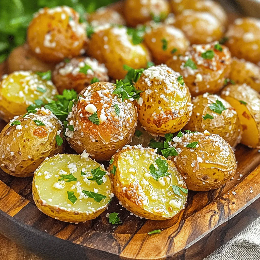 - 450 g Baby-Kartoffeln (gelbe oder Fingerling) - 3 Esslöffel Olivenöl - 125 g geriebener Parmesan-Käse - 4 Knoblauchzehen, fein gehackt - 1 Teelöffel getrockneter Oregano - 1 Teelöffel Paprika - Salz und Pfeffer nach Geschmack - Frische Petersilie, gehackt (zum Garnieren) Um die besten Garlic Parmesan Air Fryer Baby Potatoes zu machen, sind die Zutaten wichtig. Beginne mit den Baby-Kartoffeln. Diese kleinen Schönheiten sind perfekt für die Luftfritteuse. Ihre zarte Haut wird knusprig, während das Innere weich bleibt. Für das Aroma fügen wir Olivenöl hinzu. Es sorgt für einen tollen Geschmack und hilft, die Gewürze an den Kartoffeln zu haften. Parmesan-Käse bringt einen herzhaften Kick. Frisch gerieben ist er am besten, da er besser schmilzt und Geschmack abgibt. Knoblauch ist der Star dieses Rezepts. Frischer, gehackter Knoblauch bringt viel Geschmack. Oregano und Paprika geben den Kartoffeln eine besondere Note. Diese Gewürze machen die Kartoffeln würzig und lecker. Vergiss nicht Salz und Pfeffer. Diese beiden Zutaten sind wichtig für den Geschmack. Du kannst sie nach deinem Geschmack anpassen. Frische Petersilie ist das i-Tüpfelchen. Sie bringt Farbe und einen frischen Geschmack. Alle Zutaten zusammen ergeben eine tolle Mischung. Bereite dich darauf vor, sie zu genießen! Zuerst spüle ich die Baby-Kartoffeln gründlich ab. Ich bürste sie, um Schmutz zu entfernen. Danach tupfe ich sie mit einem Küchentuch trocken. Jetzt halbiere ich die Kartoffeln der Länge nach. So garen sie gleichmäßig und werden schön knusprig. In einer großen Schüssel mische ich das Olivenöl, den fein gehackten Knoblauch und den geriebenen Parmesan-Käse. Ich füge auch Oregano, Paprika, Salz und Pfeffer hinzu. Es ist wichtig, alles gut zu vermengen. Ich überprüfe die Konsistenz. Sie sollte eine gleichmäßige Paste ergeben, die gut an den Kartoffeln haftet. Ich gebe die halbierten Kartoffeln in die Schüssel mit der Würzmischung. Ich wende sie vorsichtig, bis sie gleichmäßig bedeckt sind. Es ist wichtig, dass jede Kartoffel gut gewürzt ist, damit der Geschmack überall gleichmäßig verteilt wird. Jetzt heize ich die Luftfritteuse auf 200°C vor. Ich achte darauf, dass sie gut vorgeheizt ist, um die knusprige Textur zu erzielen. Dann ordne ich die gewürzten Kartoffeln in einer einzigen Schicht im Fritt Korb an. So bekommen sie die perfekte Bräunung. Ich gare die Kartoffeln 15 bis 20 Minuten. Es ist wichtig, den Korb zur Halbzeit zu schütteln. So werden die Kartoffeln gleichmäßig knusprig. Nach der Garzeit prüfe ich, ob sie goldbraun sind. Sie sollten sich leicht mit einer Gabel durchstechen lassen. Ich nehme die Kartoffeln vorsichtig aus der Luftfritteuse. Dann übertrage ich sie auf eine Servierplatte. Zum Schluss garniere ich die Kartoffeln mit zusätzlichem Parmesan und frischer, gehackter Petersilie. Das gibt einen tollen Farbkontrast und zusätzlichen Geschmack. Um die perfekte Garzeit für Ihre Kartoffeln zu finden, sollten Sie die Garstufe regelmäßig überprüfen. Nach etwa 15 Minuten können Sie die Kartoffeln mit einer Gabel anstechen. Sie sind fertig, wenn sie goldbraun und weich sind. Achten Sie darauf, die Kartoffeln nicht zu lange zu garen. Übergarung macht sie matschig und weniger lecker. Für knusprige Kartoffeln ist die Luftzirkulation in der Fritteuse wichtig. Stellen Sie sicher, dass die Kartoffeln in einer einzigen Schicht im Korb liegen. So kann die heiße Luft gleichmäßig zirkulieren. Verwenden Sie weniger Fett, um die Knusprigkeit zu erhöhen. Eine dünne Schicht Olivenöl reicht aus, um den tollen Geschmack zu erhalten, ohne die Kartoffeln fettig zu machen. Ein häufiger Fehler ist die falsche Anordnung der Kartoffeln. Wenn sie übereinander liegen, werden sie nicht gleichmäßig knusprig. Verteilen Sie sie gleichmäßig im Korb. Ein weiterer Fehler ist zu wenig Würzung. Achten Sie darauf, genügend Salz, Pfeffer und Gewürze zu verwenden. So werden die Kartoffeln geschmackvoll und köstlich. {{image_4}} Verwenden Sie frische Kräuter für mehr Geschmack. Frische Petersilie oder Thymian passen gut dazu. Frische Kräuter bringen viel Aroma in die Kartoffeln. Sie können auch Basilikum oder Rosmarin ausprobieren. Experimentieren Sie mit anderen Gewürzen für spannende Variationen. Fügen Sie etwas Kreuzkümmel oder Chili hinzu, wenn Sie es schärfer mögen. Parmesan ist toll, aber andere Käsesorten können auch lecker sein. Versuchen Sie Pecorino oder Gouda für einen anderen Geschmack. Diese Käsesorten schmelzen gut und geben einen tollen Geschmack. Sie können auch eine Mischung aus verschiedenen Käsesorten verwenden. Das sorgt für eine interessante Geschmackserfahrung. Fügen Sie andere Gemüsesorten hinzu, um die Mahlzeit bunter zu machen. Paprika, Zucchini oder Karotten passen gut zu den Kartoffeln. Diese Gemüse bringen Farbe und zusätzliche Nährstoffe. Servieren Sie die Kartoffeln mit einem frischen Salat oder gedämpftem Gemüse. So haben Sie eine gesunde und ausgewogene Beilage. Um übrig gebliebene Kartoffeln gut zu lagern, lege sie in einen luftdichten Behälter. Stelle sicher, dass sie vollständig abgekühlt sind. Lagere den Behälter im Kühlschrank. So bleiben die Kartoffeln frisch und lecker. Um die Kartoffeln wieder aufzuwärmen, benutze die Luftfritteuse. Stelle die Temperatur auf etwa 180°C ein. Dies hilft, die Knusprigkeit zu erhalten. Alternativ kannst du die Kartoffeln in einer Pfanne leicht anbraten. Vermeide die Mikrowelle, da sie die Kartoffeln weich macht. Im Kühlschrank halten die Kartoffeln etwa drei bis vier Tage. Achte darauf, sie gut zu verschließen. Wenn du die Kartoffeln länger aufbewahren willst, kannst du sie einfrieren. Lege sie in einen gefriergeeigneten Beutel. So bleiben sie bis zu drei Monate haltbar. Die optimalen Garzeiten für Baby-Kartoffeln in der Luftfritteuse sind 15 bis 20 Minuten. Überprüfe die Kartoffeln nach 15 Minuten. Sie sollten goldbraun und weich sein. Eine Gabel sollte leicht in die Kartoffeln eindringen können. Wenn sie noch fest sind, lasse sie für ein paar Minuten weitergaren. Ja, du kannst diese Kartoffeln auch im Ofen zubereiten. Heize den Ofen auf 200°C vor. Lege die gewürzten Kartoffeln auf ein Backblech. Backe sie für 25 bis 30 Minuten. Wende die Kartoffeln nach der Hälfte der Zeit, damit sie gleichmäßig garen. So erhältst du auch im Ofen knusprige Kartoffeln. Diese Kartoffeln schmecken hervorragend mit verschiedenen Dips. Hier sind einige empfehlenswerte Optionen: - Knoblauch-Aioli - Sour Cream mit Kräutern - Salsa oder scharfe Sauce Diese Dips ergänzen die Aromen der Kartoffeln perfekt. Ja, du kannst die Kartoffeln vegan zubereiten. Ersetze den Parmesan-Käse durch eine vegane Alternative. Du kannst auch Nusskäse verwenden oder einfach die Würzmischung ohne Käse machen. Die anderen Zutaten bleiben gleich, um den Geschmack zu bewahren. Zusammenfassend haben wir die Hauptzutaten und Schritte für die Zubereitung knuspriger Baby-Kartoffeln in der Luftfritteuse besprochen. Wir haben wichtige Tipps gegeben, um die perfekte Knusprigkeit zu erreichen und häufige Fehler zu vermeiden. Auch verschiedene Variationen und Lagerungstipps wurden erläutert. Experimentiere mit Kräutern und Käse, um neue Geschmäcker zu entdecken. Mit diesen Informationen kannst du köstliche Kartoffeln zubereiten, die alle lieben werden. Nutze die Tipps und koche mit Freude.