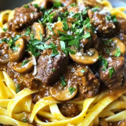 - 900 g Rinderbraten, in 2.5 cm große Stücke geschnitten - 225 g Cremini-Pilze, in Scheiben geschnitten - 1 Zwiebel, fein gehackt - 4 Knoblauchzehen, gehackt Die Hauptzutaten sind wichtig für den Geschmack. Der Rinderbraten macht das Ragout herzhaft. Die Cremini-Pilze fügen eine erdige Note hinzu. Zwiebel und Knoblauch geben ein tolles Aroma. Diese Zutaten sind leicht zu finden und frisch macht den Unterschied. - 1 Dose (400 g) gewürfelte Tomaten - 2 Esslöffel Tomatenmark - 240 ml Rinderbrühe - 2 Esslöffel Sojasauce - 1 Teelöffel getrockneter Oregano - 1 Teelöffel getrockneter Thymian - 1 Lorbeerblatt - Salz und Pfeffer nach Geschmack Flüssigkeiten sind der Schlüssel zur Textur. Gewürfelte Tomaten und Brühe sorgen für eine reichhaltige Soße. Sojasauce bringt Tiefe in den Geschmack. Oregano und Thymian sind perfekte Kräuter. Diese Gewürze helfen, das Gericht zu verfeinern und es geschmacklich zu heben. - Frische Petersilie, gehackt (zum Garnieren) - 450 g Pasta nach Wahl (z.B. Fettuccine oder Pappardelle) Die Garnitur macht das Gericht schön und frisch. Frische Petersilie bringt Farbe und Geschmack. Pasta ist die perfekte Beilage. Sie saugt die Soße gut auf. Wählen Sie die Pasta, die Ihnen am besten gefällt. - Würze die Rinderwürfel mit Salz und Pfeffer. Das gibt viel Geschmack. - Schneide die Cremini-Pilze in Scheiben. Hacke die Zwiebel und den Knoblauch klein. - Erhitze eine große Pfanne bei mittlerer bis hoher Hitze. - Brate die Rinderwürfel portionsweise an, bis sie schön braun sind. Dies gibt dem Ragout ein tolles Aroma. - Gib die angebratenen Rinderstücke in den Slow Cooker. - Füge die Pilze, Zwiebel und Knoblauch hinzu. - Ergänze die gewürfelten Tomaten, das Tomatenmark, die Rinderbrühe und die Sojasauce. Rühre alles gut um. - Stelle den Slow Cooker auf die niedrige Stufe. Lass das Ragout 6 bis 8 Stunden garen. - Nach dem Garen, entferne das Lorbeerblatt. Probiere das Ragout und passe die Gewürze nach deinem Geschmack an. - Koche die Pasta nach den Anweisungen auf der Verpackung. - Lass die Pasta abtropfen und halte sie warm, während das Ragout fertig gart. - Serviere das Ragout über der gekochten Pasta. - Garniere mit frisch gehackter Petersilie. Ein Hauch Olivenöl und geriebener Parmesan machen das Gericht besonders schön. - Gewürze anpassen: Sie können die Gewürze nach Ihrem Geschmack ändern. Fügen Sie mehr Oregano oder Thymian hinzu. Experimentieren Sie mit Paprika oder Rosmarin für zusätzlichen Geschmack. - Vorbereitete Zutaten nutzen: Verwenden Sie frische oder gefrorene Zutaten. Sie sparen Zeit und das Gericht wird dennoch lecker. Frische Kräuter geben dem Ragout einen besonderen Kick. - Garen auf niedriger Stufe: Kochen Sie das Ragout bei niedriger Hitze. Dies hilft, das Fleisch zart zu machen und die Aromen gut zu vereinen. - Richtiges Verhältnis von Brühe und Tomaten: Achten Sie auf das richtige Verhältnis. Zu viel Brühe macht es dünn; zu wenig macht es schwer. Ein gutes Gleichgewicht sorgt für die perfekte Konsistenz. - Verwendung von Rindfleischstücken: Sie können verschiedene Rindfleischstücke verwenden. Chuck Roast oder Schulterstücke sind ideal. Diese Stücke werden beim langsamen Kochen besonders zart. - Vegetarische oder vegane Optionen: Ersetzen Sie das Rindfleisch durch Linsen oder Pilze. Sie können auch Tofu oder Seitan nutzen, um eine fleischfreie Variante zu erstellen. {{image_4}} Sie können das Ragout ganz einfach aufpeppen. Fügen Sie zusätzliche Gemüsesorten hinzu. Möhren oder Sellerie bringen mehr Geschmack und Farbe. Auch Erbsen oder Paprika sind großartige Optionen. Eine andere Idee ist, verschiedene Pilzarten zu verwenden. Shiitake oder Portobello haben einen tollen Geschmack. Sie geben dem Ragout eine andere Textur und Tiefe. Experimentieren Sie mit den Pilzen, die Ihnen am besten gefallen. Die Wahl der Pasta ist wichtig. Glutenfreie Pasta ist eine gute Wahl für alle mit Allergien. Sie können auch Vollkorn-Pasta verwenden. Diese ist gesünder und hat mehr Ballaststoffe. Frische Pasta ist eine weitere Möglichkeit. Sie hat einen tollen Geschmack und eine zarte Textur. Egal, welche Pasta Sie wählen, sie passt perfekt zum Ragout. Für Beilagen können Sie passende Salate servieren. Ein einfacher grüner Salat mit Vinaigrette ergänzt das Gericht gut. Auch ein Caesar-Salat ist eine schmackhafte Wahl. Brot oder Käse sind ebenfalls gute Begleiter. Ein knuspriges Baguette oder frischer Parmesan runden das Essen ab. Diese Beilagen machen das Gericht noch köstlicher und sättigender. - Kühlschranklagerung: Lassen Sie das Ragout zuerst abkühlen. Füllen Sie es dann in einen luftdichten Behälter. Im Kühlschrank hält es bis zu drei Tage frisch. - Gefrierlagerung: Füllen Sie das Ragout in einen gefrierfesten Behälter. Achten Sie darauf, etwas Platz zu lassen, da das Ragout beim Gefrieren expandiert. So bleibt es bis zu drei Monate gut. - Kühlschrank und Gefrierschrank: Im Kühlschrank bleibt das Ragout etwa 3 Tage genießbar. Im Gefrierschrank kann es bis zu 3 Monate gelagert werden. - Anzeichen von Verderb: Achten Sie auf einen unangenehmen Geruch oder einen seltsamen Farbwechsel. Diese sind Anzeichen dafür, dass das Ragout nicht mehr gut ist. - Mikrowelle oder Herd: Zum Aufwärmen nutzen Sie die Mikrowelle oder den Herd. Auf dem Herd können Sie das Ragout sanft erwärmen. - Vermeidung von Überkochen: Achten Sie darauf, das Ragout nicht zu lange zu erhitzen. Rühren Sie oft um, damit es gleichmäßig warm wird und nicht anbrennt. Die Gesamtzeit für das Ragout beträgt 6 bis 8 Stunden. Die Vorbereitungszeit ist nur 20 Minuten. Dies macht das Rezept einfach, auch für Anfänger. Während das Ragout im Slow Cooker gart, können Sie andere Dinge erledigen. Ja, Sie können Rindsbraten durch Schweinefleisch oder Hähnchen ersetzen. Diese Fleischsorten passen gut zu den Aromen des Ragouts. Achten Sie darauf, die Garzeit anzupassen. Hähnchen braucht weniger Zeit, während Schweinefleisch ähnlich wie Rindfleisch ist. Wenn das Ragout zu dick ist, fügen Sie etwas Rinderbrühe hinzu. Rühren Sie gut um, um die gewünschte Konsistenz zu erreichen. Sie können auch etwas Wasser verwenden. Das hilft, das Ragout cremiger zu machen, ohne den Geschmack zu verlieren. Sie können Karotten, Sellerie oder Paprika hinzufügen. Diese Gemüsesorten geben mehr Geschmack und Textur. Auch grüne Bohnen oder Zucchini sind gute Optionen. Schneiden Sie das Gemüse in kleine Stücke, damit es gleichmäßig gart. Ja, Sie können das Ragout auch im Ofen zubereiten. Heizen Sie den Ofen auf 160 Grad Celsius vor. Geben Sie alle Zutaten in einen großen, ofenfesten Topf. Decken Sie den Topf gut ab und lassen Sie das Ragout 2 bis 3 Stunden garen. Überprüfen Sie das Fleisch regelmäßig, um sicherzustellen, dass es zart bleibt. Zusammenfassend haben wir die Zutaten für ein leckeres Rinderragout besprochen. Du hast gelernt, wie du die Hauptzutaten zusammenstellst, sie zubereitest und im Slow Cooker garst. Außerdem haben wir Tipps zur Geschmacksoptimierung und Variationen besprochen. Denke daran, Reste richtig zu lagern, um ihre Frische zu erhalten. Mit diesen Schritten und Tricks kannst du ein köstliches Gericht zaubern, das jedem schmeckt. Viel Spaß beim Kochen und Experimentieren!