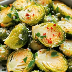 Für dieses Rezept brauche ich folgende Hauptzutaten: - 450 g Rosenkohl, gereinigt und halbiert - 3 Esslöffel Olivenöl - 4 Knoblauchzehen, fein gehackt - 50 g frisch geriebener Parmesan Die frischen Rosenkohl sind wichtig. Sie sollten grün und fest sein. Der Parmesan bringt einen tollen Geschmack und eine schöne Kruste. Die Gewürze und Öle sind der Schlüssel zu diesem Gericht. Hier sind die Zutaten, die ich verwende: - 1 Teelöffel Knoblauchpulver - ½ Teelöffel Zwiebelpulver - ½ Teelöffel rote Pfefferflocken (optional) - Salz und frisch gemahlener Pfeffer nach Geschmack Das Olivenöl hilft dabei, dass die Gewürze gut haften. Die roten Pfefferflocken geben einen kleinen Kick, aber sie sind optional. Ich mag es, die verschiedenen Aromen zu mischen. Wenn ich frische Zutaten auswähle, achte ich auf ein paar Dinge: - Der Rosenkohl sollte fest und grün sein. Vermeide welke oder gelbe Blätter. - Kaufe Olivenöl in dunklen Flaschen, um die Qualität zu sichern. - Wähle frischen Knoblauch, der fest und trocken ist. Frische Zutaten machen das Gericht viel besser. Achte darauf, beim Einkauf aufmerksam zu sein. Zuerst heize deinen Air Fryer auf 190°C vor. Dies ist wichtig, damit die Rosenkohl gleichmäßig garen. Das Vorheizen sorgt dafür, dass das Öl sofort heiß ist. So werden die Rosenkohl außen knusprig und innen zart. Nimm eine große Schüssel und gib die halbierten Rosenkohl hinein. Füge 3 Esslöffel Olivenöl und 4 fein gehackte Knoblauchzehen hinzu. Dann streue 1 Teelöffel Knoblauchpulver und ½ Teelöffel Zwiebelpulver darüber. Wenn du es scharf magst, füge ½ Teelöffel rote Pfefferflocken hinzu. Salze und pfeffere nach Geschmack. Mische alles gut, sodass die Rosenkohl gleichmäßig mit der Marinade bedeckt sind. Jetzt kommt der Parmesan. Füge 50 g frisch geriebenen Parmesan hinzu und mische alles erneut. So haftet der Käse gut an den Rosenkohl. Legen die gewürzten Rosenkohl in den Korb des Air Fryers. Achte darauf, dass sie in einer einzigen Schicht liegen. Wenn dein Air Fryer klein ist, mache es in mehreren Durchgängen. Gare die Rosenkohl für 15 bis 18 Minuten. Schüttle den Korb zur Hälfte der Garzeit. So werden sie schön gleichmäßig braun und knusprig. Nach dem Garen nimm die Rosenkohl heraus und lege sie auf eine Servierplatte. Garnieren sie die fertigen Rosenkohl mit frisch gehackter Petersilie. Voilà, deine knusprigen Knoblauch-Parmesan Rosenkohl sind bereit zum Genießen! Um Ihre Rosenkohl extra knusprig zu machen, müssen Sie sie gut vorbereiten. Waschen Sie die Rosenkohl gründlich und schneiden Sie sie in zwei Hälften. Trocknen Sie sie danach mit einem Küchentuch. Feuchtigkeit macht die Rosenkohl weich. Verwenden Sie auch genug Olivenöl, um sie gleichmäßig zu bedecken. Dies hilft beim Braten und macht sie knusprig. Legen Sie die Rosenkohl in einer einzigen Schicht in den Air Fryer. Wenn Sie zu viele auf einmal kochen, werden sie nicht knusprig. Ein häufiger Fehler ist, den Air Fryer nicht vorzuheizen. Heizen Sie ihn immer auf 190°C vor, bevor Sie die Rosenkohl hineingeben. Dies sorgt für eine bessere Bräunung. Achten Sie auch darauf, den Korb während des Garens zu schütteln. So wird die Hitze gleichmäßig verteilt. Überladen Sie den Korb nicht, da dies die Luftzirkulation stört. Ein weiterer Fehler ist, keinen Käse hinzuzufügen. Parmesan gibt nicht nur Geschmack, sondern hilft auch bei der Knusprigkeit. Die Wahl des Parmesans spielt eine große Rolle. Verwenden Sie frischen Parmesan, den Sie selbst reiben. Dieser hat mehr Geschmack als der bereits geriebene Käse. Achten Sie darauf, dass der Käse gut an den Rosenkohl haftet. Probieren Sie auch verschiedene Sorten aus. Zum Beispiel schmeckt Pecorino Romano etwas kräftiger. Für eine milde Note verwenden Sie Grana Padano. Experimentieren Sie mit verschiedenen Käsesorten, um Ihren perfekten Geschmack zu finden. {{image_4}} Wenn du es gern scharf magst, probiere einige Variationen. Füge mehr rote Pfefferflocken hinzu. Du kannst auch frische Jalapeños oder Chilis verwenden. Diese geben dem Gericht einen tollen Kick. Du kannst sogar Cayennepfeffer verwenden, wenn du es noch schärfer magst. Achte darauf, die Menge nach deinem Geschmack anzupassen. Für eine vegane Version kannst du den Parmesan weglassen. Verwende stattdessen Hefeflocken. Diese geben einen tollen, käsigen Geschmack. Du kannst auch Cashewkäse oder Mandelkäse verwenden. Beide Optionen sind lecker und gesund. Achte darauf, die Gewürze anzupassen, um den Geschmack zu verstärken. Mach dein Gericht noch bunter! Füge Karotten, Paprika oder Zucchini hinzu. Diese Gemüse passen gut zu den Rosenkohl. Schneide sie einfach klein und mische sie mit dem Rosenkohl. Das Garen im Air Fryer bleibt gleich. Du kannst auch Süßkartoffeln oder Blumenkohl probieren. So bekommst du eine tolle Mischung aus Texturen und Aromen. Um die knusprigen Knoblauch-Parmesan Rosenkohl zu lagern, lass sie zuerst auf Raumtemperatur abkühlen. Danach kannst du sie in einen luftdichten Behälter legen. Achte darauf, dass die Reste gut verschlossen sind. So bleiben sie frisch und knusprig. Du kannst sie auch in einer Schicht in einen Behälter legen, damit sie sich nicht übereinander stapeln. Das hilft, die Textur zu bewahren. Wenn du die Reste aufwärmen möchtest, benutze den Air Fryer für beste Ergebnisse. Stelle den Air Fryer auf 180°C ein und erwärme die Rosenkohl für etwa 5 bis 7 Minuten. Das sorgt dafür, dass sie wieder knusprig werden. Du kannst auch den Ofen verwenden. Lege die Rosenkohl auf ein Backblech und backe sie bei 180°C für etwa 10 Minuten. So schmecken sie fast wie frisch zubereitet. Die Knoblauch-Parmesan Rosenkohl halten sich im Kühlschrank etwa 3 bis 4 Tage. Wenn du sie länger aufbewahren möchtest, kannst du sie auch einfrieren. Achte darauf, sie in einen gefrierfesten Behälter zu packen. So bleiben sie bis zu 3 Monate frisch. Zum Auftauen einfach über Nacht im Kühlschrank lassen oder direkt im Air Fryer aufwärmen. Die Garzeit für Rosenkohl im Air Fryer beträgt 15 bis 18 Minuten. Es ist wichtig, den Korb zur Hälfte der Zeit zu schütteln. So werden die Rosenkohl gleichmäßig braun und knusprig. Achten Sie darauf, die Temperatur auf 190°C einzustellen. Ja, Sie können gefrorene Rosenkohl verwenden. Sie müssen sie jedoch nicht direkt aus der Tiefkühltruhe nehmen. Lassen Sie sie kurz auftauen, damit sie beim Garen gleichmäßiger weich werden. Passen Sie die Garzeit an, indem Sie sie vielleicht 2 bis 3 Minuten länger im Air Fryer lassen. Knoblauch-Parmesan Rosenkohl passt gut zu vielen Gerichten. Sie können ihn als Beilage zu Fleisch oder Fisch servieren. Auch zu Pasta ist er eine tolle Wahl. Für mehr Geschmack können Sie zusätzlich Zitrone oder frische Kräuter wie Petersilie verwenden. Air Fryer Knoblauch-Parmesan Rosenkohl ist einfach zuzubereiten. Wir haben die besten Zutaten und Tipps für knusprige Ergebnisse besprochen. Wählen Sie frisches Gemüse und die richtigen Gewürze für den besten Geschmack. Bereiten Sie Ihren Air Fryer vor und mariniert den Rosenkohl gut. Vermeiden Sie häufige Fehler beim Kochen. Experimentieren Sie mit Variationen, um neue Geschmäcker zu entdecken. Denken Sie daran, Reste richtig aufzubewahren. So bleibt der Geschmack lange frisch. Jetzt liegt es an Ihnen, diese Rezeptideen auszuprobieren!